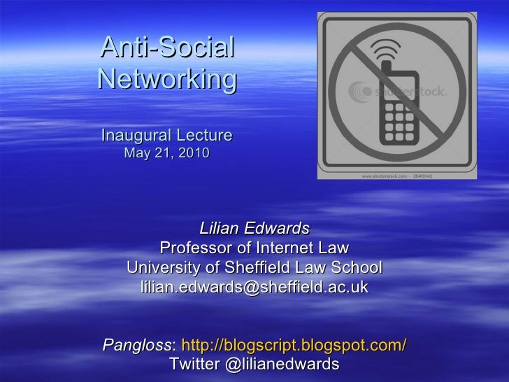 Anti social networking v 2
