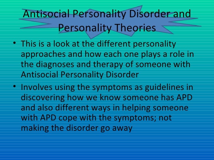 an analysis of the antisocial personality disorder as an affliction Histrionic personality disorder from wikipedia, the free encyclopedia jump to: navigation, search histrionic personality disorder. an analysis of the antisocial personality disorder as an affliction Histrionic personality disorder from wikipedia, the free encyclopedia jump to: navigation, search histrionic personality disorder.
