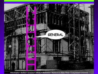 Philadelphia  Buffalo  Syracuse  Albany  Manhattan  Rochester  White Plains  Long Island  Princeton
GENERAL
 