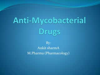 By:
Ankit sharmA
M.Pharma (Pharmacology)
 