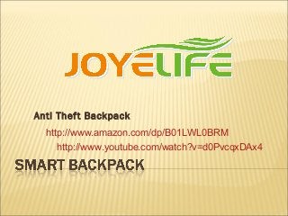 Anti Theft Backpack
http://www.amazon.com/dp/B01LWL0BRM
http://www.youtube.com/watch?v=d0PvcqxDAx4
 