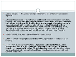 Antithrombotic therapy in patients with atrial | PPTX