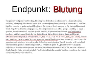 Endpunkt: BlutungBlutung
 