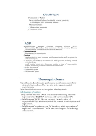 Antitubercular drugs (ATT drugs) | DOCX