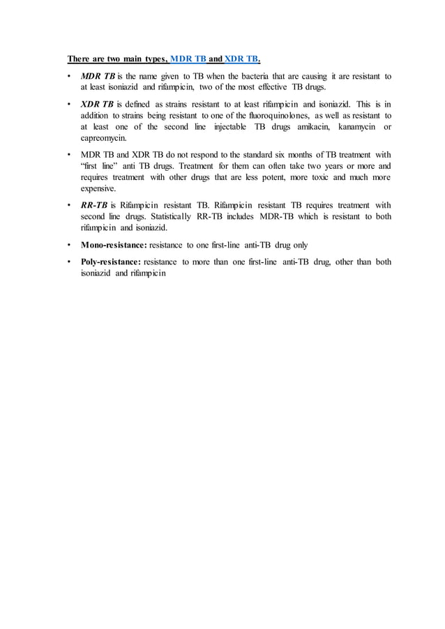 Antitubercular drugs (ATT drugs) | PDF
