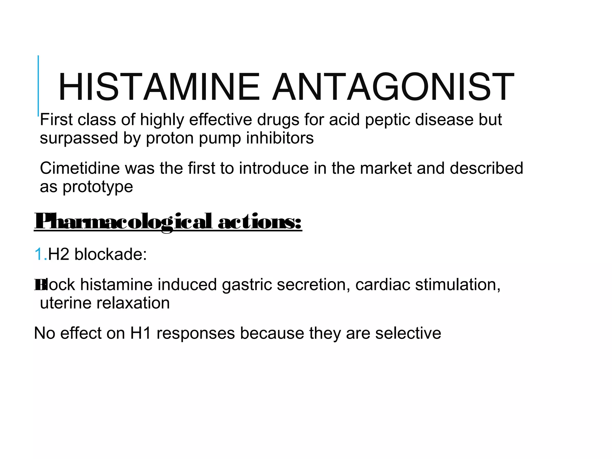 Pharmacology of anti ulcer drugs | PPT