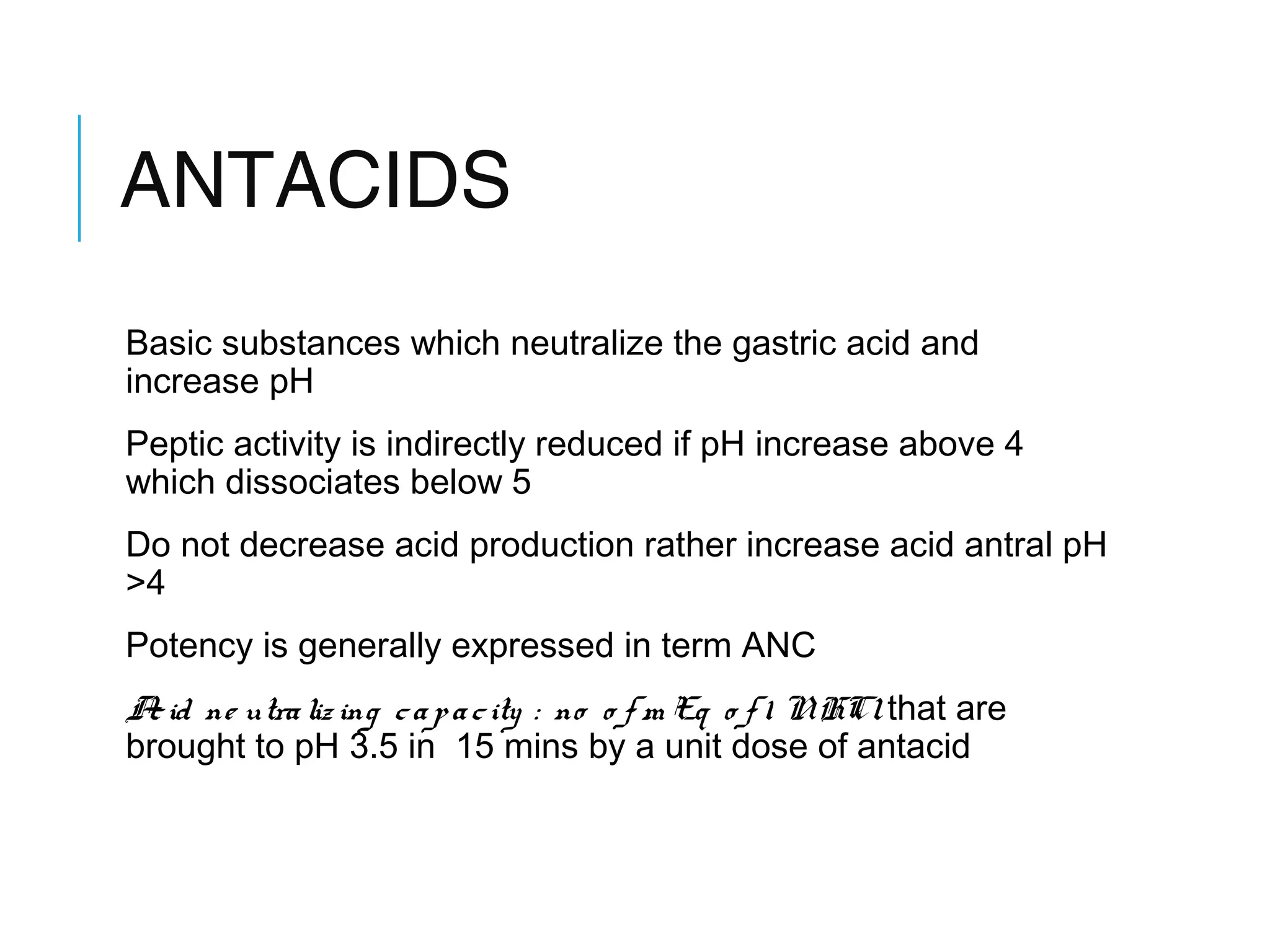Pharmacology of anti ulcer drugs | PPT