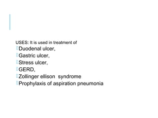 Pharmacology of anti ulcer drugs | PPT