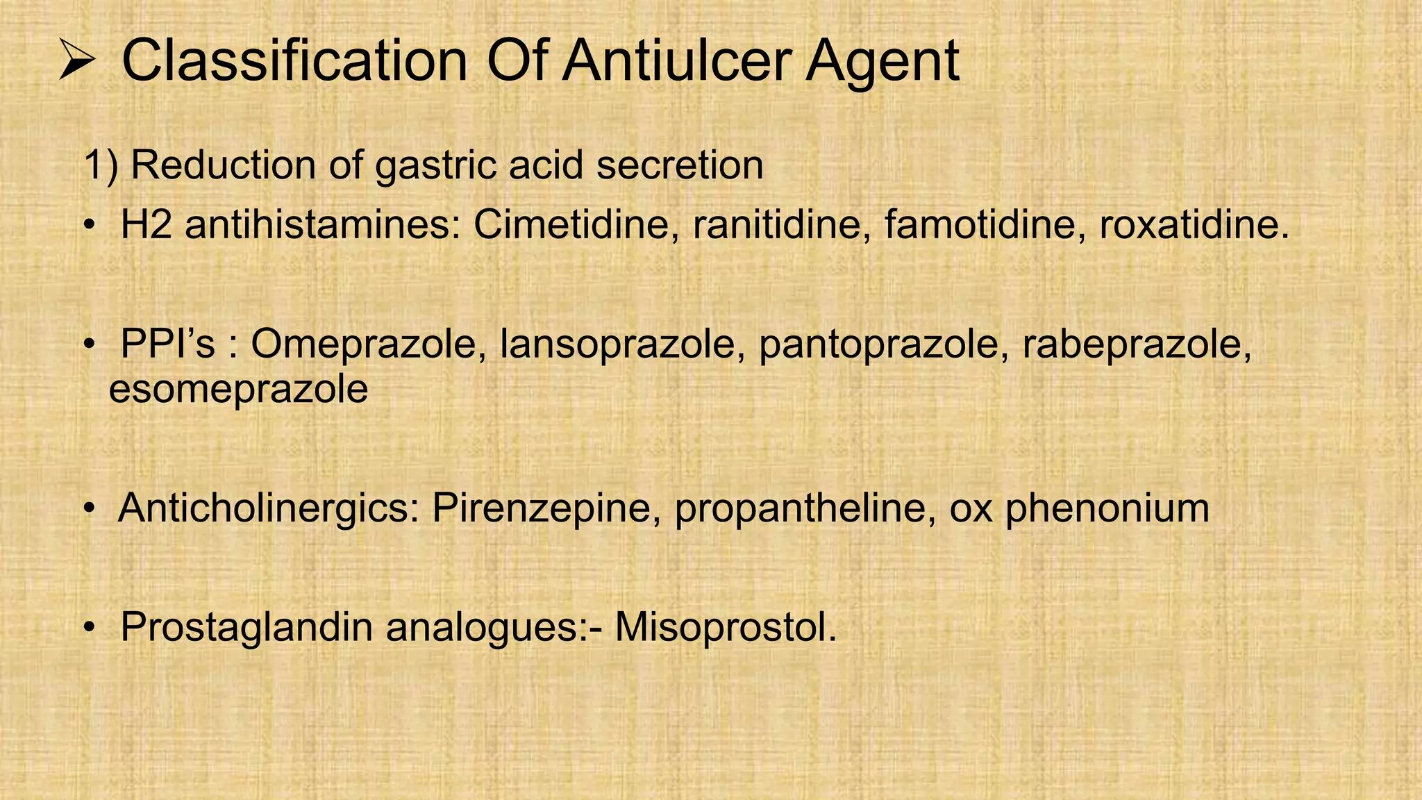 Antiulcer drugs | PPTX