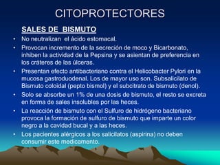 Farmacología de medicamentos antiulcerosos | PPT
