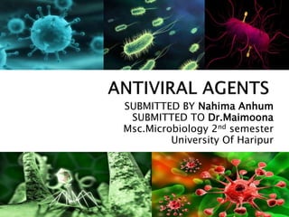SUBMITTED BY Nahima Anhum
SUBMITTED TO Dr.Maimoona
Msc.Microbiology 2nd semester
University Of Haripur
 