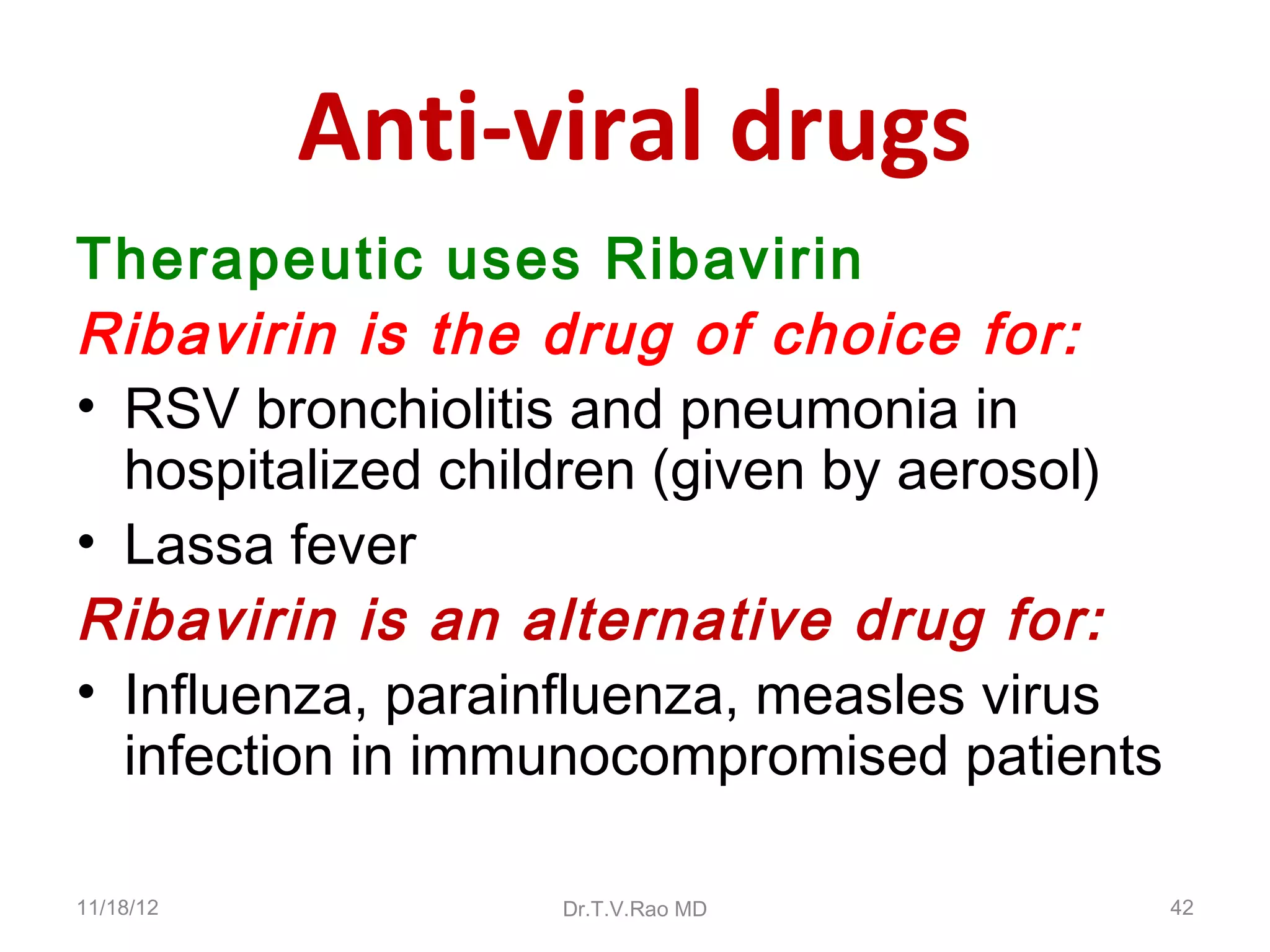 Antiviral drugs | PPT
