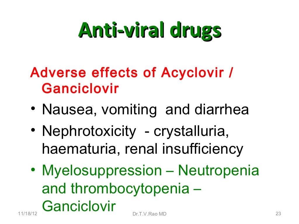 Antiviral drugs