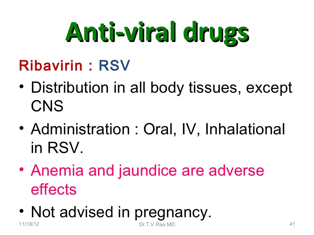 Antiviral drugs