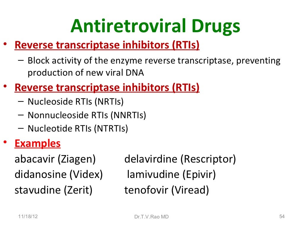 Antiviral drugs