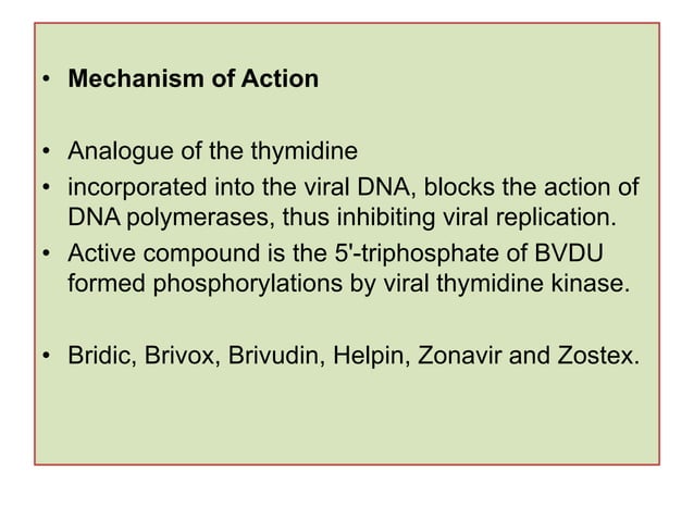 Antiviral Drugs and their mechanism of action | PDF | Pharmaceutical ...