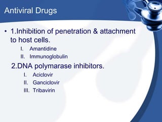 Antiviral drugs | PPTX