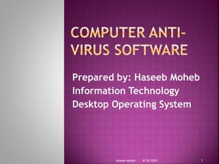 Anti virus slide show presentation | PPTX