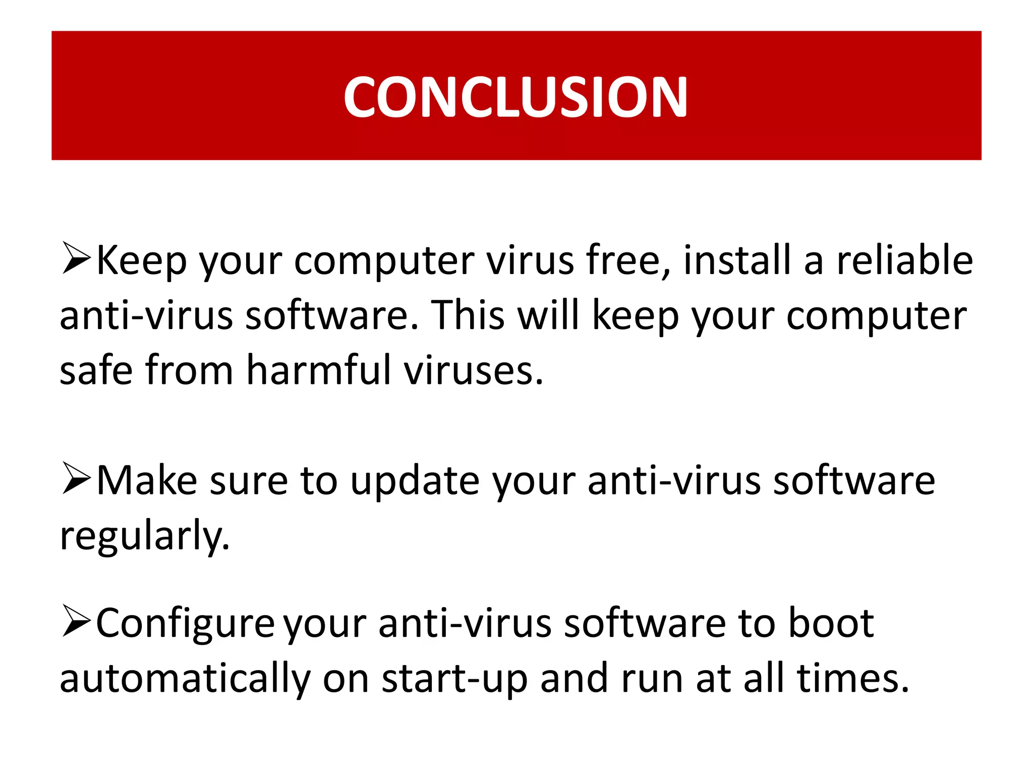 Antivirus And Malware Protection | PPTX