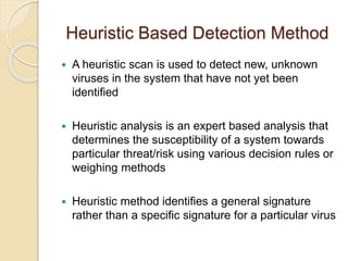 Antivirus - Virus detection and removal methods | PPTX | Antivirus ...