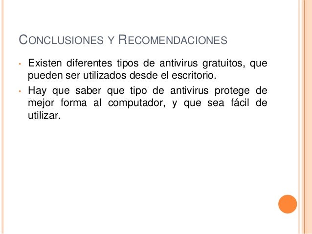 Antivirus gratis para escritorio