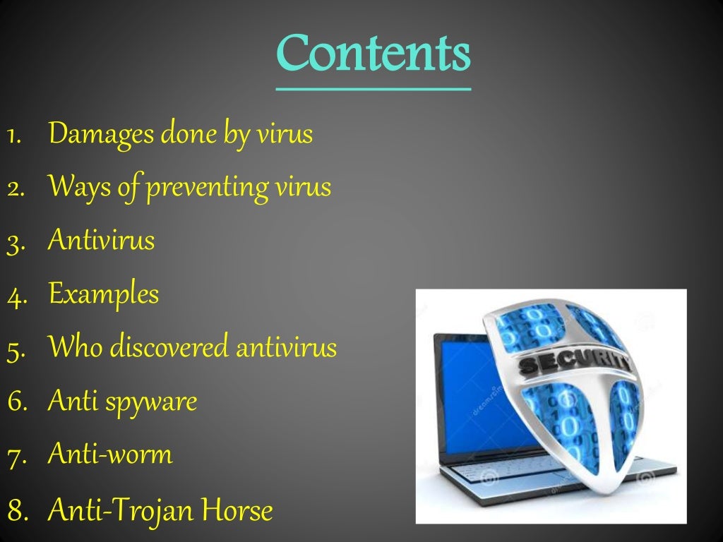 powerpoint presentation on computer antivirus