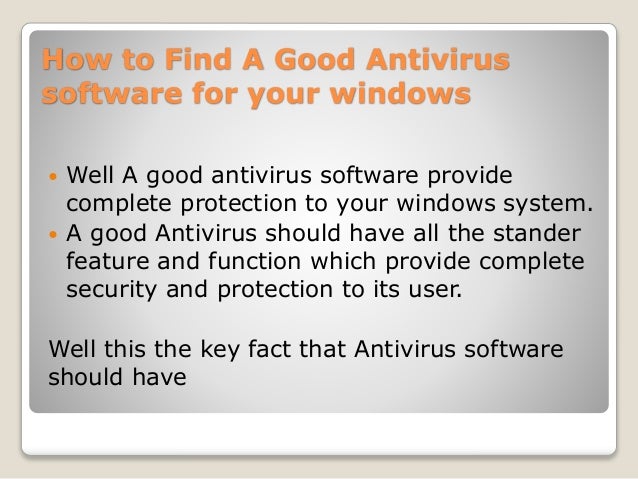 Antivirus software | PPTX