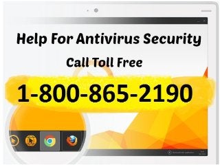 Antivirus Support Call Toll Free 1-800-865-2190