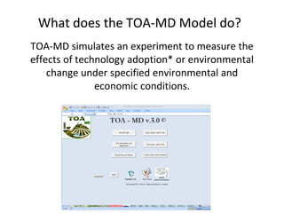 Antle j. trade off analysis minimum data july 2011