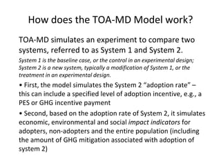 Antle j. trade off analysis minimum data july 2011
