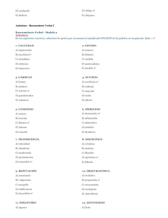 Examen De Ingreso Razonamiento Verbal Examen Senescyt Snna Enes | examen de ingreso razonamiento verbal examen senescyt snna Examen De Ingreso Razonamiento Verbal Examen Senescyt Snna Enes | examen de ingreso razonamiento verbal examen senescyt snna