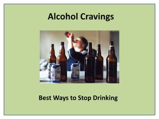 Alcohol Cravings
Best Ways to Stop Drinking
 