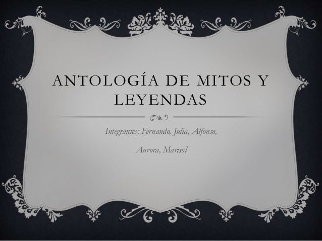 Antología de mitos y leyendas terrorificas