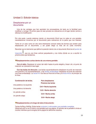  Combinar y dividir. El primer icono permite crear una única celda combinando el contenido de las celdas seleccionadas. El segundo icono separa una celda en varias utilizando las marcas de párrafo como elemento separador, se abre una ventana para preguntarnos en cuántas filas y columnas queremos dividir la celda seleccionada. Alinear. Permite alinear el texto dentro de las celdas de una de las nueve formas que se muestran en esta imagen. Previamente hay que seleccionar las celdas a las que se quiere aplicar la alineación. Distribuir uniformemente. Permiten distribuir el ancho de las columnas y filas uniformemente, de forma que todas las columnas/filas tengan el mismo ancho. Autoformato. Este botón abrirá un cuadro de diálogo en el que podremos elegir entre varios formatos ya establecidos Cambiar dirección del texto. El texto de las celdas seleccionadas se escribirá en la orientación que marca el icono, en este caso se escribirá hacia abajo. Haciendo clic en el botón, la orientación va cambiando de tres formas distintas, normal, hacia arriba y hacia abajo. Ordenar. Permite ordenar las celdas de la tabla en orden descendente o ascendente según su contenido. Si las celdas contienen fechas o números lo tendrá en cuenta al ordenar. Autosuma. Hay que colocar el cursor en la celda que queramos que contenga el resultado y pinchar en este icono, de forma automática se realizará la suma de todas las celdas que estén por encima (en la misma columna). Posibles errores: Para que se pueda realizar la suma, el contenido de las celdas ha de ser números. Si el contenido no son números aparecerá un mensaje de error (\"
Final de fórmula inesperado\"
)No obstante, esta función tiene un comportamiento en cierta forma \"
inteligente\"
 puesto que, por ejemplo, si una columna contiene números en todas las celdas excepto en la primera (donde suele ir el título de la columna) no se produce ningún error y la suma se realiza correctamente. También, si colocamos varios números dentro de una misma celda, separados por blancos, los considerará a todos al realizar las sumas.Aparte de la autosuma, se pueden hacer otras muchas operaciones en una tabla, con el comando Fórmula del menú Tabla.Por ejemplo, se puede realizar la suma de las celdas situadas a la izquierda, y también se puede especificar un formato concreto para visualizar los resultados, en el caso que vemos en esta figura, si el valor es cero, aparecerá 0,00 y se pondrán los puntos para separar los miles y la coma para separar los decimales.Menú contextual de TablasHaciendo clic con el botón derecho del ratón sobre una tabla se abre el menú contextual de Tablas como muestra esta imagen.Desde aquí podemos ejecutar algunas de las funciones que acabamos de ver en la barra de herramientas de Tablas y bordes, y también podemos acceder a Propiedades de tabla... donde encontraremos las distintas formas de ajustar el texto que rodea la tabla, así como la forma de establecer márgenes y espaciado en las celdas: Más cosasWord permite meter dentro de una celda otra tabla completa, es lo que se llama anidar tablas.También es posible arrastrar una tabla completa a otra zona de la página de forma muy sencilla.Cuando insertamos una imagen dentro de una celda que contiene texto podemos elegir entre varias formas de que el texto se ajuste a la imagen o gráfico.Convertir texto en tablas. En ocasiones disponemos de datos con una determinada estructura que nos gustaría pasar a una tabla. Por ejemplo, tenemos una serie de datos organizados en columnas mediante tabulaciones. Word dispone de una potente herramienta capaz de pasar datos de este tipo a tablas. Si los datos están bien organizados la facilidad para pasarlos a tabla es sorprendente. Se pueden pasar tanto datos numéricos como alfanuméricos.De forma similar también se pueden pasar los datos contenidos en una tabla a texto. Unidad 9. Estilos Un estilo es un conjunto de formatos identificados por un nombre. La principal ventaja de utilizar estilos es que con un solo clic aplicamos varias características de formato a la vez. Existen muchos estilos ya definidos (o predefinidos) en Word2003, por ejemplo, el estilo \"
Titulo 1\"
 está compuesto por tamaño de letra de 16 puntos,  fuente \"
Arial\"
, negrita y párrafo alineado a la izquierda. Pero, además, se pueden crear estilos personales, con las características de formato que deseemos.Por ejemplo, podemos definir un estilo para aplicar a los títulos de nuestros documentos, otro estilo para escribir las direcciones de correo, otro estilo para cuando queremos resaltar algo importante del texto, etc. Definir estilos personales ayuda a que nuestros documentos tengan un diseño propio y nos permite trabajar más eficientemente.  Aplicar estilosPara acceder a los Estilos podemos utilizar el panel de tareas, los menús o la barra de formato. Son diferentes formas de hacer lo mismo. Para acceder a los paneles de formato ir al menú Formato y seleccionar Estilos y formato.   También podemos acceder desde el botón formato de la barra de formato. El panel de Estilos y formato tiene el aspecto que ves en la imagen siguiente.Para aplicar un estilo a un texto de nuestro documento sólo tienes que seleccionar el texto y hacer clic en uno de los estilos que se muestran en la zona Elija el formato que desea aplicar del panel Estilos y formato.En esta imagen se ven con los estilos Pie de página, Título 2, Título 3.Si no tienes abierto el panel de Estilos y formato puedes usar la barra de formato para aplicar un estilo. Selecciona el texto al que vas a aplicar el estilo y haz clic en el triángulo del cuadro Estilo (en la barra de la imagen es el cuadro que pone Normal), se abrirá una lista despegable con todos los estilos disponibles, basta con hacer clic en el estilo elegido y éste se aplicará a nuestro texto.Si antes de aplicar un estilo no hemos seleccionado un texto, se aplicará el estilo al texto que insertemos partir de ese punto hasta que volvamos a cambiar el estilo.Los propios elementos de la lista tienen aplicado el estilo que representan, de esta forma se puede ver el efecto que tiene el estilo que vamos a aplicar sobre el texto.Además, si queremos ver con detalle cómo está definido el estilo podemos ir al triángulo que hay al lado de Estilos y formato, en la cabecera del panel, y se desplegará una lista con la opción Mostrar formato que nos mostrará un panel como el que ves a la derecha. En este panel se ven todos los elementos que componen el estilo, como el tipo de alineación, el tamaño de la fuente, etc. También podemos ver los atributos referentes al estilo Párrafo, como la alineación, nivel de esquema, etc.Crear, modificar y borrar estilosCrear un estilo Para crear un estilo de una manera fácil lo mejor es definir el estilo en una parte de nuestro documento. Es decir, aplicar todas las características de formato que queremos que formen el nuevo estilo a un trozo del documento.A continuación hacer clic en el botón Nuevo del panel Estilos y formato, se abrirá el cuadro de diálogo Nuevo, escribir el nombre del nuevo estilo y pulsar Aceptar.El cuadro de diálogo Nuevo permite cambiar algunas de las características del formato que tenemos definido hasta ese momento.Por ejemplo, en la imagen puedes ver que el estilo que vamos a definir tiene fuente Arial, 16 pt, Cursiva y Centrado, si ahora quisiéramos añadir el estilo negrita no tendríamos más que hacer clic en el botón negrita.Con lo que acabamos de explicar puedes comenzar a crear estilos, una vez hayas practicado un poco con las opciones básicas puedes entrar a ver las opciones más avanzadas de este cuadro de diálogo como te explicamos en el punto siguiente a través de un tema avanzado.Si prefieres crear un estilo desde la barra de formato es todavía más fácil, sólo tienes que seleccionar el texto que contiene el formato y escribir el nombre del nuevo estilo en el cuadro de estilos de la barra de formato y pulsar la tecla Intro. Modificar un estiloPara modificar un estilo debes ir al panel Estilos y formatos... y seleccionar el estilo que quieres modificar, al hacer clic en el triángulo de la derecha se desplegará un menú con la opción Modifica ... , como puedes ver en la imagen de la derecha en la que hemos seleccionado el estilo aulaClic_nuevo. Se abrirá el cuadro de diálogo Modificar estilo que puedes ver en la imagen siguiente.  En este cuadro de diálogo puedes modificar las características del formato que desees, para ello tienes unos botones con los elementos del formato más usuales, como son el tipo de fuente, el tamaño, negrita, cursiva, subrayado, color de fuente, alineación, interlineado, sangrías,...A continuación puedes ver la ventana con la vista previa del estilo. Cada modificación que hagas se verá reflejada de forma inmediata en esta ventana, así podrás hacerte una idea del nuevo aspecto del estilo.Debajo de la ventana de la vista previa hay una línea donde están descritas todas las características del estilo.En el caso de la imagen la imagen el estilo tiene fuente verdana y negrita. En el caso de que la característica del formato que quieres modificar no tenga un botón en este cuadro de diálogo puedes hacer clic en el botón Formato y se abrirá un despegable como el que ves a la derecha para que puedas acceder a modificar cualquier característica del formato.Por ejemplo, si quieres añadir al estilo un efecto de sombra, tendrías que hacer clic en Fuente... para que se abriera el cuadro de diálogo Fuente y poder marcar el efecto de sombra. Si quieres ver el resto de opciones de este cuadro de diálogo y del anterior, como son los cuadros \"
Estilo basado en\"
, \"
Estilo del párrafo siguiente\"
, etc. El tema de estilos es un poco más complicado que lo que habíamos visto hasta ahora en este curso de Word2003, por lo tanto te recomendamos practicar primero los conceptos sencillos antes de empezar con los conceptos avanzados.Borrar un estiloPara borrar un estilo debes ir al panel Estilos y formatos... y seleccionar el estilo que quieres borrar, al hacer clic en el triángulo de la derecha se desplegará un menú con la opción Eliminar..., como puedes ver en la imagen de la derecha.Hay que tener en cuenta que al eliminar un estilo, desaparecerá el formato correspondiente de los párrafos que tuvieran aplicado ese estilo.Preferencias entre estilosLos estilos modifican el formato de un documento, pero también se puede modificar el formato de forma manual, sin aplicar estilos, como vimos en la unidad 5. Entonces, ¿Qué ocurre si un párrafo de un documento tiene aplicado un estilo y queremos aplicarle un formato manual?.Como hemos visto hay diferentes tipos de estilos, estilos creados por el usuario, predefinidos por Word, estilos de carácter, de párrafo, etc. ¿Cómo interactúan los diferentes tipos de estilos entre sí? ¿Qué preferencias existen cuando se aplican varios tipos de estilos sobre un documento?Planteado el tema así parece un poco dificultoso, pero en realidad no lo es, ya que se aplican unas normas de sentido común que hace que en la mayoría de las ocasiones no haya ningún problema.Las normas generales son estas tres:1. El formato que se aplica en último lugar tiene preferencia sobre los anteriores.2. Tiene preferencia el formato manual sobre los estilos.3. Tiene preferencia el formato carácter sobre el formato párrafo.Pero, en ciertas ocasiones, pueden aparecer situaciones en las que se producen algunos conflictos que requieren un estudio más detallado.Por ejemplo, imagina que tenemos un texto con formato de tipo párrafo que pone la letra en cursiva (además de otras características), si ahora a cierta palabra del texto le aplicamos un formato carácter que tiene la letra en cursiva (además de otras características) ¿Cuál será el resultado? Pues esa cierta palabra del texto no quedará en tipo cursiva, sino en tipo normal. La razón es que Word interpreta que el estilo carácter pretende diferenciar una palabra del resto de texto, y como el resto del texto está en cursiva, para que se diferencie la pone en estilo normal. Lo cual es bastante lógico.   Más sobre estilosÁmbito de un estilo.Un aspecto importante al crear un estilo es saber en qué documentos estará visible. Es decir, cuándo aparece el estilo al desplegar el cuadro de estilos de la barra de formato o cuándo aparece en la lista del panel de Formatos y estilos.Como norma general un estilo sólo está visible en el documento en que se crea. Si marcamos la casilla Agregar a la plantilla estará visible en todos los documentos que se creen con esa plantilla. En cualquier caso, sólo está visible para los nuevos documentos no para los antiguos. Una forma de saltarte esta norma es con el Organizador, como verás más abajo. Otra forma es mostrar todos los estilos en el panel de Formatos y estilos. Personalizar y Mostrar estilos.El panel Formatos y estilos muestra los estilos disponibles para el documento abierto.Pero hay más posibilidades para ver más estilos, en la parte de abajo del panel, haz clic en Mostrar y aparecerá un despegable con las opciones que ves en la imagen de la derecha. Por ejemplo si eliges Todos los estilos, aparecerán en la lista del panel todos los estilos creados por Word. Si eliges Estilos disponibles sólo aparecerán los estilos utilizados en el documento más los correspondientes a la plantilla actual. Con la opción Personalizar podrás decidir qué estilos concretos quieres que se muestren en el panel. Galería de estilos.Como hemos dicho anteriormente los estilos pueden ser los creados por los usuarios o los existentes en Word, una forma de ver los estilos existentes es utilizando la Galería de estilos.Para acceder a la galería de estilos debes ir al menú Formato, elegir Tema... y aparecerá un cuadro de diálogo con el botón Galería de estilos... que te llevará a un cuadro de diálogo donde podrás ver los estilos y un ejemplo de cada uno.El Organizador.Cada documento tiene asociados unos estilos disponibles en función de la plantilla a la que pertenece y si se han creado nuevos estilos para él. Pero hay una herramienta que permite hacer que un documento tenga acceso a otros estilos. Esa herramienta se llama Organizador.El Organizador también permite ver todos los estilos que existen y decidir si hay estilos duplicados, si hace falta alguno nuevo, si hay que cambiar de nombre algún estilo, etc., es decir, como su propio nombre indica ayuda a organizar los estilos.Unidad 10. PlantillasIntroducciónUna plantilla es un modelo o patrón para crear nuevos documentos. En una plantilla se guarda internamente el formato utilizado, es decir, el estilo de la fuente, el tamaño, etc., de todo el documento, así como los formatos de las tablas, las tabulaciones incluidas, la configuración de números de página, cabeceras y pies de página. Una plantilla puede sernos útil cuando usamos muchas veces un documento con la misma estructura. Por ejemplo, para mandar faxes, el documento será siempre muy parecido, ya que tendrá títulos para identificar al autor, la dirección, el remitente, el asunto, etc.Una plantilla es un documento de Word con la característica de que el tipo de documento es plantilla de documento (.dot)La principal característica de una plantilla es que al utilizarla se crea un documento Word normal con los datos introducidos en ese momento y la plantilla permanece en su estado original, de forma que la podemos utilizar cuantas veces queramos. Un ejemplo de plantilla es Normal.dot. Cada vez que abrimos un documento nuevo estamos utilizando la plantilla Normal.dot.Word asigna la plantilla Normal.dot automáticamente al crear un nuevo documento. Esta plantilla es la que contiene la información del tipo de letra, estilo, tamaño, etc. que tienen por defecto los documentos nuevos. En unidades anteriores hemos visto como en algunos casos, por ejemplo, en el menú Formato, Fuente, hay un botón llamado Predeterminar que hace que los cambios afecten a todos los documentos nuevos, esto se consigue modificando la plantilla Normal.dot.Para modificar la plantilla Normal.dot, primero debemos abrirla, hacer los cambios que deseemos y posteriormente guardarla.Si por cualquier motivo hemos realizados demasiados cambios y no nos acordamos cómo estaba en su estado original podemos volver a tener la plantilla original borrándola, es decir eliminar el archivo Normal.dot de nuestro disco duro. La próxima vez que abramos Word con un documento nuevo se creará automáticamente. Word dispone de otras muchas plantillas para escribir Cartas, Faxes, Informes, etc. vamos a aprender a utilizarlas y posteriormente veremos cómo podemos modificarlas para adaptarlas a nuestras necesidades, y también cómo crear plantillas nuevas a partir de un documento Word. Utilización de las plantillas de WordPara utilizar las plantillas hay que abrir un documento nuevo desde el menú Archivo, como puedes ver en esta imagen. No utilizar el icono de la barra estándar, ya que si lo hacemos de esa forma se abrirá directamente un nuevo documento en blanco con la plantilla predeterminada. Si lo hacemos de la primera forma se abrirá el panel Nuevo documento que puedes ver en esta imagen. Cuando se arranca Word sin seleccionar ningún documento también aparece este panel. El panel Nuevo documento permite realizar algunas de las cosas más habituales cuando estamos creando un nuevo documento, como abrir un documento nuevo en blanco o abrir un nuevo documento a partir de otro ya existente. También nos permite crear un documento nuevo a partir de una plantilla, que es lo que vamos a ver a continuación. Como puedes ver en la imagen hay varias posibilidades a la hora de elegir una plantilla: Plantillas en Office Online, con esta opción accedemos al sitio web de Microsoft dónde hay varias plantillas que se pueden utilizar, desde esta página Web podemos descargarnos las plantillas que deseemos. En mi PC..., es la opción que permite abrir las plantillas disponibles en el disco duro del ordenador. Esta es la opción más utilizada y que vamos a ver a continuación. Al hacer clic veremos el cuadro de diálogo Plantillas que contiene varias pestañas o fichas si pulsamos en la ficha Cartas y faxes verás algo similar a la siguiente imagen. En mis sitios Web..., te permite elegir un sitio web para abrir una plantilla. Este cuadro de diálogo nos muestra las plantillas disponibles sobre el tema Cartas y faxes. Hacer doble clic en la plantilla que nos interese, por ejemplo, Fax profesional. Asegurarse que está marcado Documento en la parte inferior derecha del cuadro de diálogo, puesto que ahora queremos crear un documento de Word utilizando la plantilla, y no deseamos modificar la plantilla.  Veremos un documento como el que ves en la siguiente imagen, en el que tendremos que sustituir los nombres genéricos de la plantilla como Compañia por el nombre que deseemos, y escribir los datos adecuados en los lugares donde dice Haga clic aquí y escriba....Así conseguiremos escribir un documento con los datos que queramos, como puedes ver en la imagen siguiente.Ahora sólo nos quedaría guardarlo como haríamos con cualquier otro documento y la plantilla quedaría en su estado original.De esta forma, utilizando plantillas, podemos crear tantos documentos como deseemos sin tener que preocuparnos de mantener la plantilla inicial. Modificar plantillasVamos a ver cómo se pueden modificar plantillas ya existentes, así podremos modificar tanto las plantillas proporcionadas por Word como las que creemos nosotros a partir de documentos Word, como veremos en el punto siguiente. Para modificar una plantilla primero hay que abrirla, para ello desde el panel de Nuevo documento elegir Plantillas generales, de la misma forma que hemos visto en el punto anterior. Se abrirá un cuadro de diálogo como éste. Seleccionar la ficha donde se encuentre la plantilla a modificar, por ejemplo, Cartas y faxes, a continuación hacer doble clic en la plantilla elegida, por ejemplo, Fax profesional. Ahora, en la parte inferior derecha, en la zona titulada Crear nuevo, hacer clic donde dice Plantilla, así una vez modificada la plantilla, la guardará como plantilla y no como documento Word.Haremos clic en Aceptar y se abrirá la plantilla Fax profesional (tendrá el diseño que ya vimos en el punto anterior).  Sobre esa plantilla podremos hacer todas las modificaciones en el diseño que queramos. Por ejemplo, sustituiremos Nombre de la organización por el nombre de nuestra organización, así ya no tendremos que introducirlo cada vez. También cambiaremos el tamaño y el tipo de letra de \"
Fax\"
, etc. Al final obtendremos nuestro propio diseño, como muestra esta imagen. Ahora sólo nos quedaría guardar la plantilla modificada, para ello hacemos clic en Guardar como... y nos aparecerá un cuadro de diálogo como el que vemos a continuación. Observar dos cosas importantes.Automáticamente Word nos ha colocado en la carpeta Plantillas , que es la carpeta donde se guardan las plantillas creadas por los usuarios. Hay que guardarla en esta carpeta para que luego aparezcan en la ficha General cuando queramos abrir una plantilla.El campo Guardar como tipo está rellenado con Plantilla de documento. Esto es así porque anteriormente, al abrir la plantilla, elegimos Plantilla en el campo Crear nuevo. Sólo nos queda darle otro nombre a la plantilla (si queremos conservar la plantilla original) y hacer clic en Guardar. Ya tenemos nuestra propia plantilla para mandar faxes.Para utilizarla haremos lo que vimos en el punto anterior y comprobaremos como nuestra nueva plantilla, Fax_aulaclic, ya aparece para utilizarla normalmente en la ficha General.Nota: La carpeta Plantilla puede estar situada en distintos sitios según el sistema operativo y la instalación de Word2002.Por ejemplo, para Windows98 puede estar en C:/Archivos de programa/Microsoft Office/Plantillas o C:\Windows\Application data\Microsoft\Plantillas y para WindowsXP en C:/Documents and Settings/\"
usuario\"
/Datos de programa/Microsoft/Plantillas sustituyendo \"
usuario\"
 por el usuario de cada sistema.Crear plantillas a partir de documentos WordLas plantillas y los documentos Word se diferencian esencialmente en que son distintos tipos de documentos. Por lo tanto, a partir de un documento Word podemos crear una plantilla simplemente cambiándole el tipo de documento.Así pues, para crear una plantilla a partir de un documento de Word tendremos que:Diseñar el documento Word.Modificar el documento Word para darle el aspecto de una plantilla. Aquí, podríamos incluir campos del estilo \"
Haga clic aquí...\"
 , aunque no es necesario que una plantilla contenga estos campos. Por supuesto, también podemos partir de un nuevo documento en blanco para diseñar nuestra plantilla.Guardar como plantilla.Hacer clic en Guardar como... y en el campo Tipo de documento seleccionar Plantilla de documento. Como ya vimos en el punto anterior, automáticamente Word nos colocará en la carpeta Plantillas. Darle el nombre a la plantilla y hacer clic en Aceptar, a partir de ese momento podremos utilizar nuestra plantilla desde la carpeta General.Si guardamos la plantilla en otra carpeta que no sea Plantillas, no veremos la nueva plantilla junto con el resto de las plantillas al hacer clic en Plantillas generales.Elementos que se guardan en una plantilla.Como hemos ido viendo en esta unidad en una plantilla se guarda un documento base con todas sus características de formato, pero hay otras cosas que también se guardan en la plantilla. Los estilos que se definan en una plantilla se guardarán con ella.Si modificamos las barras de herramientas, añadiendo o quitando iconos estas modificaciones también se guardarán en la plantilla.Si creamos o modificamos entradas de Autotexto también se almacenarán en la plantilla.Lo mismo sucede con las macros y otros elementos que no hemos visto en este curso.Es decir, en una plantilla se guarda un entorno de trabajo de Word. De ahí la potencia de las plantillas para trabajar de modo más eficiente con Word. Crear documentos con ayuda del asistente Además de crear documentos personalizados o con ayuda de plantillas, Word también nos ofrece la posibilidad de crear documentos específicos con ayuda de asistentes que nos guían para crear un tipo de documento que sigue unos pasos establecidos.Por ejemplo disponemos de asistentes en las siguientes pestañas:Cartas y faxes:- Asistente para cartas- Asistente para etiquetas postales- Asistentes para faxes- Asistentes para sobres Memorandos:- Asistente para memorandos Otros documentos:- Asistente para agendas- Asistente para calendarios- Asistente para conversión por lotes- Asistente para currículos Podemos seleccionar el tipo de asistente para el documento que deseemos crear y pulsar sobre Aceptar.Al seleccionar este tipo de asistente, lo primero que nos aparece es un diálogo para escoger que tipo de carta vamos a crear, si es una carta simple para un único destinatario o es una carta para diversos destinatarios (circular).  Esta es la primera pantalla del Asistente de cartas que nos aparece, en ella podemos escoger si queremos que aparezca la fecha del día actual y el formato. Tenemos una pestaña para decidir si incluimos el encabezado y el píe de página del diseño de página.Podemos escoger entre los diversos diseños de página de los que dispone este tipo de documento, incluso aquellos que hallamos creado nosotros a partir de otra plantilla. También podemos elegir el estilo de la carta. En la parte inferior tenemos una pestaña para seleccionar si queremos incluir un membrete en la opción Papel con membrete. Para continuar con las siguientes pantallas del asistente podemos pulsar sobre Siguiente o bien cambiar a la siguiente pestaña nosotros mismos con el ratón. En la pestaña Información del destinatario (Paso 2) del asistente podemos seleccionar la dirección del destinatario. Si disponemos de libreta de direcciones creada en Outlook la podemos seleccionar pulsando sobre el botón y seleccionando la dirección.También podemos seleccionar un saludo para comenzar la carta, por ejemplo Estimado Sr. o Sra.:, Señores:, Estimado señor o señora:, etc. En la tercera pantalla del asistente Otros elementos podemos incluir:Línea de referencia: que suele utilizarse para una contestación a una carta anterior, por ejemplo: En referencia a: Los presupuestos...Instrucciones de correo: dónde identificamos el tipo de correo, (confidencial, correo certificado, correo registrado, etc.)Atención: en esta línea especificamos a la atención de quien va dirigida la carta. A/A: Sr. Pérez.Asunto: aquí escribimos las palabras claves que identifiquen el asunto a tratar en la carta.  Además de estas líneas que podemos incluir, en esta pantalla podemos agregar más destinatarios a los que enviaremos una copia.Esta es la última pantalla del asistente Información del remitente.En ella completamos información del remitente, es decir de nosotros los que enviamos la carta. Podemos escribir nuestro nombre, el nombre de la empresa, etc.También podemos incluir la dirección.Y nos ayuda a completar la despedida y cierre de la carta. Con una frase de despedida, podemos indicar nuestro cargo/puesto en la empresa, el nombre de la propia empresa/organización y también podemos incluir nuestras iniciales.Si además de esta carta adjuntamos algún documento, podemos seleccionar la pestaña Documentos adjuntos y especificar el número de documentos que adjuntamos.En la esquina inferior derecha podemos ver una vista previa de cómo quedará la despedida.Este es un fragmento del resultado final de cómo quedaría la carta.Temas Un tema es el resultado de unificar todos los elementos utilizados en el documento con respecto al diseño y combinaciones de colores. Un tema simplifica la creación de documentos profesionales bien diseñados, para mostrarlos en Word, en el correo electrónico o en el Web. Cuando se aplica un tema a un documento, Word personaliza los siguientes elementos: vínculos, colores o gráficos de fondo, estilos de cuerpo y estilos de título, listas, líneas horizontales, colores de hipervínculos y colores de los bordes de las tablas. Se personalizan las listas de uno y varios niveles. Para cambiar rápidamente el aspecto de estos elementos, puede cambiar el tema. A diferencia de una plantilla, un tema no incluye elementos de Autotexto, barras de herramientas personalizadas, macros, configuraciones de menú o teclas de método abreviado.También se pueden seleccionar opciones para aplicar colores más brillantes a texto y gráficos, animar determinados gráficos del tema o aplicar un fondo a su documento. Para ver la animación de gráficos del tema, muestre la página Web en un explorador Web.  Para utilizar un tema en nuestro documento debemos acceder al menú Formato y hacer clic sobre Tema...  A continuación nos aparece una pantalla donde podemos escoger un tema de entre una lista bastante amplia, y donde en la parte derecha de la pantalla tenemos una vista previa para ver cómo quedaría el documento.En muchas ocasiones puede que no esté instalado el tema seleccionado. Nos ofrece la posibilidad de instalarlos para poder ver la vista previa y utilizarlo posteriormente, pulsamos Instalar y a continuación nos solicita que introduzcamos el Cd-Rom de Office 2003. Cuando tengamos seleccionado el tema que nos interesa pulsamos Aceptar y ya podremos redactar el documento y utilizar los estilos, imágenes de fondo, etc. Unidad 11. Imágenes y gráficos IntroducciónHoy en día un documento para que sea considerado como un buen documento debe incluir, siempre que sea necesario, gráficos o imágenes, sobre todo si se va a distribuir por Internet. Un excelente procesador de textos como es Word2003 no podía dejar de tener en cuenta que la imagen cada vez está más integrada con el texto. Cada nueva versión del programa incorpora mejoras en este aspecto como vamos a ir viendo.En Word se puede trabajar con diferentes tipos de gráficos, vamos a enumerar estos diferentes tipos para saber a que nos referimos con cada término a lo largo del resto de este tema. Podríamos clasificar los elementos gráficos utilizados en Word en dos grandes grupos con algunas subdivisiones, imágenes y gráficos:IMÁGENES.Imágenes vectoriales o prediseñadas. Imágenes prediseñadas procedentes de las librerías que Word tiene organizadas por temas. Estas imágenes están construidas utilizando vectores, lo que permite hacerlas más grandes o pequeñas sin pérdida de resolución. También se pueden desagrupar en los elementos que las forman, introducir cambios y volverlas a agrupar. En realidad, podríamos considerar estas imágenes como un conjunto de objetos gráficos. Los gráficos creados con las herramientas de Word para dibujar también son imágenes vectoriales.Imágenes no vectoriales o de mapa de bits. Imágenes fotográficas procedentes de cámaras digitales, de Internet, de programas como Photoshop, Fireworks, PaintShopPro, etc. Suelen ser de tipo JPG o GIF. Sobre estas imágenes se pueden realizar algunas operaciones como cambiar el tamaño, el brillo,..., pero no se pueden desagrupar en los elementos que las forman. Están formadas por puntos o pixels que tienen cada uno un color y una posición pero no están relacionados unos con otros. Estas imágenes admiten cambios de tamaños, pero en ocasiones, si las reducimos y posteriormente intentamos ampliarlas de nuevo pueden perder resolución. Cuando hablemos de imágenes, en general, nos estaremos refiriendo a este tipo de imágenes no vectoriales.GRÁFICOS.Dibujos creados con Word. Mediante autoformas, líneas, rectángulos, elipses, etc.WordArt. Rótulos disponibles de una galería que se pueden personalizar con diversas opciones.Microsoft Graph. Representación de datos en forma gráfica.  Hay algunos objetos más que podrían ampliar esta relación, como el sonido y los vídeos digitales, aunque esto lo trataremos en la próxima ampliación de este curso. Sobre las imágenes y los gráficos pueden realizarse multitud de operaciones, como mover, copiar, cambiar el tamaño, variar la intensidad, etc. Para ello disponemos de varias barras de herramientas que vamos a ir viendo a continuación, fundamentalmente la Barra de Imagen para las imágenes y la Barra de Dibujo para los gráficos. Con todos estos elementos no hay excusa para no diseñar documentos Word con una componente gráfica atractiva. Tipos de archivos gráficosExisten multitud de formatos gráficos, vamos a explicar brevemente las características de los más utilizados. Un formato gráfico se identifica por el tipo de archivo, y se reconoce por la extensión del archivo, por ejemplo un archivo llamado motocicleta.jpg tiene extensión o tipo jpg.Imágenes no vectoriales o de mapa de bits.JPG o JPEG. Es un formato que permite distintos niveles de compresión. Se utiliza mucho en Internet, sobre todo para imágenes fotográficas con muchos tonos.GIF. Es el más utilizado en Internet, permite una buena compresión con imágenes de pocos tonos, tipo iconos y botones. También permite crear gráficos animados.BMP. No admite compresión por lo que estas imágenes ocupan mucho espacio. Se utiliza, por ejemplo, en la imagen tapiz de Windows98. PNG. Moderno formato que permite compresión.Imágenes vectoriales o prediseñadas.WMF. Formato de las imágenes prediseñadas de Word. Otros tipos de archivos son: MOV y AVI para los archivos de vídeo digital. WAV y MP3 para los de sonido.IMÁGENES. Insertar imágenesAl hacer clic en el menú Insertar, Imagen aparecerá una ventana con estas opciones.Vamos a ver ahora cómo insertar imágenes prediseñadas y desde archivo, en los puntos siguientes veremos el resto de las opciones.Imágenes prediseñadas. Si hacemos clic en Imágenes prediseñadas aparece el panel lateral de Insertar imagen prediseñada, que puedes ver en esta imagen de al lado . En el cuadro Buscar texto introduciremos las palabras que describan lo que buscamos, si lo dejamos en blanco, aparecerán todas la imágenes disponibles.Por ejemplo al escribir \"
motocicleta\"
 aparecen la imágenes que tengan relación con ese concepto, como puedes ver en la imagen de más a la derecha.Para insertar una imagen en el documento basta hacer clic sobre ella.En la zona Otras opciones de búsqueda tenemos el cuadro Buscar en que nos permite indicar en donde se realizará la búsqueda, por ejemplo, en Mis colecciones, en Colecciones de Office o en Colecciones web. En el cuadro Los resultados deben ser podemos elegir entre imágenes, fotografías, películas o sonidos; también podemos elegir dentro de cada uno de estos grupos unos tipos más concretos, por ejemplo, podemos decir que queremos fotografías de tipo JPG.Desde archivo.Se abrirá una ventana similar a la que se nos muestra cuando queremos Abrir un documento Word, y que ya conocemos. En la parte derecha muestra la vista previa de la imagen seleccionada.Una vez seleccionado el archivo que queremos importar pulsaremos el botón Insertar y la imagen se copiará en nuestro documento. Insertar imagen vinculada. Si hacemos clic en el triángulo que hay al lado del botón Insertar, aparecerá la opción Vincular al archivo de forma que cuando se produzcan cambios en el archivo origen, éstos se verán reflejados en el documento Word. En realidad, la imagen no se copia en el documento Word, sino que se inserta una referencia al lugar donde está la imagen, si borramos la imagen también desaparecerá del documento Word. Manipular imágenesPara manipular una imagen abrir la barra Imagen desde el menú Ver, Barras de herramientas, Imagen.Para modificar una imagen primero hay que seleccionarla posicionándose sobre ella y haciendo clic, la imagen quedará enmarcada por unos pequeños cuadrados.Para modificar el tamaño, situar el cursor en las esquinas de la imagen y cuando cambie de forma a una doble flecha, hacer clic y arrastrarlo para conseguir el nuevo tamaño. Mediante la barra de imagen se pueden realizar las siguientes funciones y modificaciones sobre la imagen: Insertar imagen prediseñada. Permite insertar una nueva imagen prediseñada. Control del color de la imagen. Podemos hacer que la imagen tenga su color natural con la opción Automático. Obtener una imagen en diferentes tonos de gris, es lo que comúnmente llamamos una imagen en blanco y negro. Una imagen binaria con solo dos colores, blanco y negro. Una imagen de Marca de agua, es una imagen de escala de grises, pero en tonos muy claros. Se suele utilizar como imagen de fondo.Contraste. Permite aumentar o disminuir el contraste de la imagen.Aumentar o disminuir el brillo de la imagen. Recortar. Girar la imagen 90º a la izquierda.Comprimir imagen.Estilo de línea. Permite elegir entre los diferentes estilos que se muestran en la ventana.Ajustar imagen. Ajusta la imagen respecto del texto que la rodea de varias formas, tal y como se puede ver en los iconos de la ventana. Formato de imagen.  Color transparente. Para algunos formatos de imágenes, como JPG.  Restablecer imagen. Después de aplicar varios tratamientos a la imagen, como cambios de color y brillo, podemos volver a la imagen original mediante este icono.GRÁFICOS. Insertar Autoformas y dibujarWord 2003 dispone de herramientas que nos permiten realizar nuestros propios gráficos y dibujos.Si no eres muy hábil dibujando con el ratón, no te preocupes, mediante las Autoformas dispondrás de multitud de formas listas para usar que te permitirán realizar esquemas, diagramas de flujo, y otros muchos gráficos. Y si te gusta realizar tus propios dibujos también dispones de rectas, curvas ajustables y dibujo a mano alzada para que tu imaginación se ponga a trabajar. Al hacer clic en el menú Insertar, Imagen aparecerá una ventana con estas opciones. Vamos a ver ahora como insertar Autoformas, WordArt, desde escáner y gráficos de Microsoft Graph. Al hacer clic en Autoformas aparecerá la barra de herramientas Autoformas y también la barra de herramientas Dibujo que veremos más adelante.Como cualquier otra barra, estas se pueden abrir también desde el menú Ver, Barras de herramientas. El primer icono de la barra Autoformas sirve para realizar nuestros propios diseños y los cinco siguientes para utilizar las formas creadas por Word, el último icono permite acceder a las imágenes prediseñadas. También podemos acceder a las autoformas por medio de la barra de dibujo en el apartado de Autoformas donde disponemos de todas las opciones.  Al hacer clic en este botón se abre esta ventana que permite elegir entre seis objetos de dibujo: líneas, flechas, dobles flechas, curvas, polígonos irregulares, trazo a mano alzada. Estos objetos se pueden combinar para realizar prácticamente cualquier dibujo lineal que se nos ocurra. Una vez trazadas las líneas y curvas se pueden modificar y realizar ajustes más finos. Estos cinco iconos permiten acceder a los diferentes menús para seleccionar las autoformas, como por ejemplo el que vemos aquí de diferentes formas de flechas. Este botón sirve para acceder a las imágenes prediseñadas, donde podremos encontrar más objetos gráficos. Modificar gráficosLienzo de dibujo. Cuando dibujamos o creamos un gráfico en Word no sólo estamos ocupando la zona exacta que contiene el dibujo, sino una zona más amplia que rodea al dibujo, esta zona es el lienzo de dibujo. El lienzo de dibujo está delimitado por un rectángulo como el que ves en la imagen de al lado, también tiene unos iconos en su perímetro que permite modificar el tamaño del lienzo haciendo clic y arrastrándolos. Por ejemplo, si queremos hacer el lienzo más estrecho por la derecha basta colocar el cursor en el icono que hay en el lado derecho y cuando el cursor tome la forma de una T ladeada hacer clic y arrastrar hasta el tamaño que deseemos. El lienzo de dibujo también se puede desplazar a otra zona del documento haciendo clic y arrastrando el cursor cuando tome esta forma al colocarlo en el perímetro del lienzo. También se puede cambiar el tamaño y otras características del lienzo de dibujo desde el cuadro de diálogo Formato del lienzo de dibujo, para acceder a él basta hacer doble clic en cualquier zona dentro del lienzo. Modificaciones. Los gráficos y autoformas, admiten multitud de modificaciones como giros y cambios de tamaño y proporciones. Para modificar un gráfico lo primero que hay que hacer es seleccionarlo, para ello hacer clic sobre él y aparecerán unos puntos de control a su alrededor.Para modificar el tamaño, situar el cursor en los puntos de control y, cuando cambie de forma a una doble flecha, hacer clic y arrastrarlo para conseguir el nuevo tamaño. Aquí vemos el resultado de arrastrar hacia la derecha.Para mantener la proporción mantener pulsada la tecla MAYÚSCULAS mientras se arrastra desde una de las esquinas. Como se puede ver en esta imagen que se ha hecho un poco más grande que la original.Algunos gráficos también tienen un rombo amarillo que sirve para distorsionar o cambiar la forma del gráfico. En este caso un triángulo isósceles se ha convertido en escaleno.Para girar el gráfico, seleccionarlo y hacer clic sobre el círculo verde que vemos en la parte superior central de la imagen, y mover el ratón para hacer girar el objeto, para acabar el proceso dejamos de presionar el ratón.También se pueden cambiar los colores de las líneas, el color de relleno, añadir efectos de sombra y 3D, ... Estas modificaciones se pueden realizar a partir de la barra de dibujo. Con estos iconos de la barra de dibujo  se puede, respectivamente, rellenar el color de fondo, color del contorno, grosor del contorno, tipo de línea del contorno, tipo de flecha, efecto de sombra y efecto de 3D. En esta imagen se ha aplicado color verde de fondo, color azul del contorno, grosor de 3 ptos. y tipo de contorno discontinuo.  Añadir texto a los gráficosSe puede añadir texto a un gráfico mediante el icono de Cuadro de texto  de la barra de imagen, deberemos hacer clic y arrastrar para dibujar el cuadro de texto en la zona en la que queremos insertar el texto, y a continuación insertar el texto.Pero la forma más fácil de añadir texto en el interior de un gráfico es haciendo clic en el gráfico con el botón derecho del ratón, para que aparezca el menú contextual, elegir la opción Agregar texto y automáticamente nos creará el cuadro de texto ajustándolo al espacio disponible en el gráfico. Por ejemplo, en esta imagen, el texto no sobrepasa los límites del triángulo.Insertar WordArtMediante WordArt se pueden crear títulos y rótulos vistosos para nuestros documentos. Sólo tenemos que introducir o seleccionar el texto al que queremos aplicarle un estilo de WordArt y automáticamente Word creará un objeto gráfico WordArt.Observar que una vez hemos aplicado WordArt a un texto dejamos de tener texto y pasamos a tener un gráfico, esto quiere decir que, por ejemplo, el corrector ortográfico no detectará un error en un texto WordArt, y también que el texto WordArt seguirá las reglas de alineación de los gráficos.Para iniciar WordArt hacer clic en el icono del menú Insertar, Imagen. También podemos encontrar este icono en la Barra de Dibujo y en la Barra de WordArt.Al hacer clic sobre el icono aparecerá un cuadro de diálogo con la galería de WordArt como la que vemos aquí. Haciendo clic seleccionaremos el tipo de letra que más nos guste.    A continuación aparecerá el siguiente cuadro de diálogo para que introduzcamos el texto.Si hemos seleccionado texto previamente no será necesario teclearlo en este cuadro de diálogo. También podemos elegir la fuente el tamaño y el estilo del texto. Al pulsar el botón Aceptar, después de escribir \"
Cursos de Aulaclic\"
, un gráfico WordArt como el que se muestra se insertará en nuestro texto.Modificar WordArtPor medio de los iconos de la barra de herramientas de WordArt podemos modificar los rótulos WordArt.Para insertar un nuevo rótulo de WordArt.Permite cambiar el texto del rótulo.Abre la galería de WordArt para que podamos seleccionar otro tipo de rótulo.Permite modificar varios parámetros del formato de WordArt, como los colores de relleno y línea, el tamaño y el diseño. Para dar forma al rótulo ajustándose a una de las formas que se presentan en una ventana. Al hacer clic sobre este botón podemos ver las distintas formas que nos ofrece WordArt para dar al texto. Permite ajustar el gráfico WordArt respecto del texto que hay alrededor. Al hacer clic sobre este botón vemos los diferentes ajustes disponibles.Hace que todas las letras del rótulo tengan la misma altura. Podemos colocar el texto en horizontal o en vertical.Alineación del rótulo.Para variar el espacio entre caracteres. Estas son las opciones de espaciado entre caracteres. Insertar imágenes desde escáner o cámaraPara importar imágenes desde escáner o cámara de fotos digital debe haber una cámara o escáner compatible con TWAIN con TWAIN  (interfaz de plataforma cruzada que se utiliza para adquirir imágenes electrónicas que se han capturado mediante un escáner, una cámara digital o tablas de captura de vídeo de marco quieto.), conectado al ordenador. También debe estar instalado el software TWAIN que permite establecer la comunicación entre la cámara o escáner y el ordenador. Una vez esté todo correcto ir al menú Insertar, Imagen y elegir la opción Desde escáner o cámara.. si tenemos varios dispositivos conectados deberemos elegir desde cual vamos a insertar la imagen, a continuación elegiremos la calidad o resolución con la que queremos importar la imagen, y finalmente hacer clic en el botón Insertar.Dependiendo del modelo de cámara o escáner nos encontraremos con diferentes programas para transferir las imágenes al ordenador, en cualquier caso, una vez transferido el archivo de la imagen a nuestro ordenador bastará utilizar la opción de insertar imagen desde archivo, como ya hemos visto, para copiar la imagen en Word.Insertar gráficos de Microsoft GraphMicrosoft Graph es un programa integrado en Word2003 que permite representar información numérica en forma gráfica. Para iniciar este programa ir al menú Insertar, Imagen y elegir la opción Gráfico. Aparecerá un gráfico como este gráfico y la cuadrícula (Hoja de datos) que vemos en la siguiente imagen. Para introducir valores en la hoja de datos, bastará hacer clic en cada casilla e introducir nuevos datos, desplazarse por las casillas de igual modo que en las Tablas de Word. El gráfico se dibuja automáticamente a partir de los datos introducidos. Podemos seleccionar el tipo de gráfico, mediante el icono Tipo de gráfico, que aparece en la barra de formato, cuando hacemos doble clic en un gráfico de Microsoft Graph. También aparece, en la barra de menús, el menú Gráfico, con las operaciones Opciones de Gráfico, Tipo de Gráfico y Vista en 3D, que permiten variar multitud de parámetros para dibujar los gráficos como vemos en las siguientes imágenes. Insertar imágenes desde InternetMuchas de las imágenes que vemos en Internet se pueden copiar a un documento Word de la forma siguiente. Hacer clic con el botón derecho del ratón en la imagen que queremos traer de Internet, se abrirá una ventana con una opción similar a Guardar imagen como... (dependiendo del navegador que utilices) que nos permitirá grabar dicha imagen en un fichero de nuestro disco duro. A partir de ese momento podemos insertarla como se explica en el punto insertar imágenes desde archivo. En los navegadores más modernos al colocar el cursor sobre una imagen aparecen estos iconos  en una esquina de la imagen, si haces clic en el icono del disquete aparecerá el mismo menú Guardar imagen como... a que hacíamos referencia anteriormente. Insertar imágenes desde el portapapelesDesde otro programa, por ejemplo, Paint, podemos copiar una imagen en el portapapeles, al volver a Word, bastará hacer clic en el icono Pegar, para copiarla desde el portapapeles. Unidad 12. ImpresiónSe puede imprimir de dos formas: Desde el icono imprimir de la barra estándar. Se utiliza cuando no queremos cambiar ninguna característica de impresión. Desde el menú Archivo, Imprimir (CTRL + P). Cuando queremos cambiar alguna característica de impresión. Por ejemplo, el número de copias, imprimir sólo alguna página del documento, etc.Desde el icono imprimirSe pincha en el icono de la barra estándar y nuestro documento se imprime directamente. En este caso se imprimen todas las páginas del documento, con las opciones definidas en ese momento. Antes de mandar la primera impresión del documento, es conveniente comprobar las opciones definidas en ese momento, para ello tenemos que utilizar el menú Imprimir. Desde el menú Imprimir Desde el menú Archivo, seleccionar Imprimir o bien directamente ( CTRL + P ), aparecerá el cuadro de diálogo que ves a continuación.Rellenamos las opciones deseadas y pulsamos el botón Aceptar.Haciendo clic en el botón Opciones, se abre otra ventana en la que podemos seleccionar varias opciones, entre otras la de Orden Inverso muy útil cuando tenemos una impresora que deja las hojas boca arriba, si tenemos esta opción activada, se empieza por imprimir la última hoja dejando de esta manera las páginas ordenadas. Descripción de la ventana ImprimirVamos a ver las diferentes opciones que ofrece cada elemento de este cuadro de diálogo:Impresora. En el recuadro Impresora, podemos elegir la impresora por la que queremos que salga la impresión. Se utiliza cuando tenemos más de una impresora conectadas a nuestro ordenador, bien sea directamente o por red. Pinchando en el botón Propiedades podemos cambiar algunos parámetros como el tipo de papel, la orientación del papel, si queremos impresión en color o blanco/negro, etc.Intervalo de páginas. En este recuadro indicamos las páginas que queremos imprimir, basta con pinchar en la opción deseada:Todo. Imprime todo el documento. Página actual. Imprime la página en la que se encuentra situado el punto de inserción en ese momento.Selección. Si tenemos seleccionada alguna parte del documento, podemos pinchar en esta opción para que nos imprima únicamente el texto seleccionado.Páginas. Permite indicar qué páginas queremos que nos imprima. Si queremos páginas salteadas, poner los números de página separados por coma, por ejemplo: 2, 8,10 imprimiría las páginas 2, 8 y 10 Para indicar un intervalo, poner la página inicial y la página final separadas por un guión, por ejemplo: 4-7 imprimiría las páginas 4,5,6 y 7. Se puede indicar un intervalo sin página inicial para indicar 'hasta', por ejemplo: -3 imprimiría las páginas 1,2 y 3 (hasta la página 3); o bien sin página final para indicar 'desde', por ejemplo 12- imprimiría las páginas desde la página 12 hasta la última ambas inclusive. También podemos combinar cualquiera de las formas anteriores, por ejemplo:2,3,10- imprimiría las páginas 2,3,10,11...hasta la última.Copias. En el recuadro Copias se indica el número de copias que queremos, es decir nos imprime lo que le hemos indicado en el recuadro Intervalo de páginas, tantas veces como indicamos en Número de copias. Si la opción Intercalar no está activada, imprime una copia entera y después otra copia, mientras que si activamos Intercalar imprime todas las copias de cada página juntas.Zoom. En el recuadro Zoom tenemos dos opciones.Páginas por hoja. Permite elegir cuántas páginas por hoja deseamos, por ejemplo 4 imprimiría 4 páginas en una sola hoja de papel. De este modo podemos ahorrar mucho papel si queremos tener impresas las versiones provisionales de nuestros documentos. Escalar al tamaño del papel. Permite indicar el papel que tenemos en nuestra impresora, por ejemplo A4.Valores recomendables. Podemos elegir desde 1 a 16 Páginas por hoja, en Escalar al tamaño del papel el menú despegable nos ofrece varios valores (A3, A4, Carta,...) y también el valor Sin escala. Este último valor puede producir resultados un tanto inesperados en algunos casos, lo recomendable es poner el tamaño del papel que estemos usando, usualmente A4, para este tamaño se pueden imprimir de forma legible hasta 4 Páginas por hoja.Vista preliminarAntes de imprimir un documento podemos ver cómo quedará en el papel, esto podemos hacerlo de dos formas.1. Vista diseño de impresión.Como ya vimos en el tema 2, un documento se puede ver desde diferentes vistas utilizando los botones  de presentación. El tercer botón es la vista diseño de impresión que permite visualizar la página tal y como se imprimirá, con gráficos, imágenes, encabezados y pies de página, etc.En la mayor parte de la ocasiones será suficiente utilizar esta vista antes de imprimir pero en ocasiones podemos necesitar algunas funciones más, en ese caso podemos utilizar la vista preliminar.2. Vista preliminar. La vista preliminar permite visualizar la página tal y como se imprimirá, con gráficos, imágenes, encabezados y pies de página, etc. pero además permite ver varias páginas a la vez, aumentar y reducir el tamaño, y algunas cosas más que vamos a ver ahora.Para desplegar la vista preliminar ir al menú Archivo y elegir Vista preliminar.Aunque la forma más fácil de ir a la vista preliminar es con el icono vista preliminar  de la barra estándar.Al arrancar la vista preliminar veremos una pantalla similar a la que muestra la siguiente imagen. Como puedes ver la vista preliminar nos permite hacernos una idea exacta de cómo va a quedar el documento impreso ya que muestra elemento que no se ven en la vista Normal como son los gráficos, cabeceras y pies de página, así como los márgenes, también permite ver la página completa.La vista preliminar tiene su barra de herramientas para realizar unas funciones adicionales que vamos a ver a continuación. Vamos a explicar uno a uno los iconos de esta barra.Imprimir. Manda a la impresora el documento.aumentar/reducir. Al colocar el cursor en el documento toma la forma de una lupa con el signo más o el signo menos y hace que el documento aumente o disminuya el tamaño.Una página. Hace que en la pantalla se vea una sola página.Varias páginas. Al hacer clic en este icono se abrirá un pequeño despegable para que seleccionemos el número de páginas que queremos ver en una pantalla.Zoom. Permite fijar diferentes tamaños del documento.Regla. Muestra o oculta las reglas (horizontales y verticales)..Reducir. Word intentará reducir en uno el número de páginas de un documento para evitar que unas pocas líneas ocupen la última página.Pantalla completa. Muestra la pantalla de vista preliminar sin reglas y con una sola línea para la barra de herramientas.Sirve para cerrar la vista preliminar.Como has visto hay varias posibilidades de ver el documento, la vista preliminar es realmente útil y puede ahorrarnos desperdiciar algunas hojas de papel.Por ejemplo, con la vista preliminar nos daremos cuenta si se va a imprimir una página con una sola línea y así poder corregirlo. Al ver la página completa también podemos ver que el texto o los gráficos quedan mal centrados, etc.Si estamos utilizando la vista diseño de impresión y sólo tenemos una página no hará falta pasar a la vista preliminar ya que no veremos prácticamente nada nuevo.Instalar una impresoraLa impresora es uno de los periféricos más utilizados del ordenador, en este punto aprenderemos a instalar una impresora y a configurarla en un sistema WindowsXP.Hoy en día es muy fácil instalar nuevos dispositivos hardware, como impresoras, ya que la mayoría utilizan la tecnología Plug&Play que hace que el sistema operativo reconozca la nueva impresora nada más conectarla al ordenador y nosotros no tengamos que hacer nada para instalarla.No obstante, en algunos casos podemos necesitar hacer el proceso manualmente. Cuando nosotros conectamos una impresora a nuestro ordenador es preciso instalar los controladores para que el sistema la reconozca. A continuación aprenderemos a instalar una impresora de forma manual y a personalizar su funcionamiento para que se adapte lo más posible a nuestras necesidades.Despliega el menú InicioSelecciona la opción Impresoras y faxes.Si no tienes la opción Impresoras y faxes en tu menú Inicio también puedes llegar a ella a través del Panel de control, opción Impresoras y otro hardware.  Aparecerá una pantalla como esta, si seleccionas una impresora el panel contextual de la derecha te mostrará las opciones que ves aquí: Agregar una impresora, Ver lo que se está imprimiendo, Seleccionar preferencias de impresión, etc.Estas tareas son las que habitualmente se necesitan para manejar una impresora.Ahora, haz clic sobre el icono Agregar Impresora para iniciar el asistente que te ayudará a instalar una impresora. El asistente te irá haciendo preguntas, por ejemplo, si tu impresora está conectada directamente a tu ordenador en modo local o si está en la red; a qué puerto has conectado la impresora y por último aparecerá una pantalla como la que ves aquí para que elijas el fabricante y el tipo de impresora para que windows instale el software correspondiente. También puedes utilizar, si los tienes, los discos del fabricante o ir a buscar a Internet mediante Windows Update. Unidad 13. Páginas Web con Word 2003Dado el auge que está experimentando Internet es comprensible que Word incorpore un buen editor de páginas Web. Por supuesto no se puede comparar con FrontPage, la herramienta específica de Microsoft en este campo, o con otros programas como Dreamweaver de Macromedia, pero es muy útil para empezar a realizar nuestras primeras páginas Web. Sobre todo dada la posibilidad de convertir directamente nuestro documento Word en una página Web.Hay que resaltar que Word2003 ha sufrido algunos avances respecto de Word2000 en la edición de páginas Web, fundamentalmente en el tratamiento de las hojas de estilo CSS, las viñetas y en los documentos HTML para enviar por correo.En cuanto a las características de Word respecto de la edición de páginas Web cabe resaltar que el lenguaje de construcción de las páginas web,el HTML, ha sido integrado completamente dentro de Word2003. Tenemos disponible un asistente para la creación de páginas web, también hay facilidades para el uso de marcos o \"
frames\"
, así como para trabajar con hipervínculos. Hay una buena compatibilidad entre las tablas Word y las tablas web, hay disponibles varios formatos de bordes y líneas horizontales. Además podemos ver el aspecto que tendrán nuestras páginas en un navegador con la opción de vista \"
Diseño web\"
 sin tener que salir de Word. Por supuesto cuando escribimos páginas Web con Word2003 no tenemos que preocuparnos del código HTML, Word2003 inserta automáticamente las etiquetas necesarias. Podemos escribir nuestro documento en formato Word y una vez finalizado sólo tendremos que convertirlo a HTML como veremos a continuación. Pero también se puede trabajar directamente con HTML, sin tener que utilizar el formato de Word (.doc). Por esto, y algunas otras cosas, decíamos que el lenguaje HTML ha sido integrado dentro de Word2003.Crear una página Web.Para crear una página Web utilizaremos el menú Abrir, Nuevo y en el panel Nuevo documento, dentro de la sección Nuevo hacer clic en Página Web, esto hará que se abra un documento en blanco con la particularidad que al guardarlo le dará tipo Página web (html) .Abrir un documento de esta forma no supone tener que escribir código HTML, escribiremos nuestro documento normalmente, simplemente cuando lo guardemos se guardará en formato HTML. Como decíamos anteriormente también se puede trabajar con un documento Word y al guardarlo utilizar el comando Guardar como página Web... Esta opción es la que utilizaremos para pasar un documento que ya teníamos escrito en Word a documento HTML. Cuando vayamos a crear una página nueva es mejor utilizar la primera opción. Una vez que Word detecta que estamos trabajando con una página web el icono de página en blanco, en la barra estándar, se cambia por el icono de página web en blanco y al hacer clic en el icono Guardar ya nos guarda directamente el documento como página web.Como decíamos, también se puede pasar del formato HTML al formato Word y viceversa, con las ventajas en cuanto a comodidad que ello conlleva. Al pasar entre Word y HTML no se pierden demasiadas propiedades del texto, ya que Word mantiene las etiquetas de HTML que no entiende, en lugar de borrarlas.No obstante, la conversión entre Word y HTML no es simétrica, los documentos Word pueden variar ligeramente de aspecto al convertirlos en HTML, en el punto \"
Convertir HTML\"
 veremos algunos casos. Cuando escribimos páginas Web con Word2003 hay algunas características que podemos utilizar y que no existen en los documentos Word, como el \"
título de la página Web\"
. También hay otras características que aunque se pueden utilizar en documentos Word, es al realizar una página Web cuando adquieren auténtico protagonismo, como es el caso de los hiperenlaces, marcos, etc. A continuación vamos a ir viendo todo esto.Otra forma equivalente de crear una página Web es utilizar el menú Abrir, Nuevo y en el panel Nuevo documento, en la sección Plantillas, hacer clic en En mi PC..., se abrirá un cuadro de diálogo como el que vemos aquí, en la ficha General elegiremos Página Web. Si guardamos plantillas de páginas Web también podremos acceder a ellas de esta forma que acabamos de ver. Observa como el icono de las plantillas de páginas Web es un poco diferente de las plantillas de documentos Word ya que tiene un pequeño globo terráqueo.Título de la página Web.Título de la página Web. Este título no tiene nada que ver con el nombre del documento Web que damos cuando guardamos nuestro archivo. Aquí nos referimos al propio título de la página Web. Este título es el que se verá en la barra de direcciones y en lista de Favoritos desde un navegador, (cuando se guarde nuestra página en Favoritos), y también el título que se suele ver cuando un buscador lista nuestra página. Puedes asignar el título al guardar la página en el menú Archivo, Guardar como página web, haz clic en el botón Cambiar título, aparecerá un cuadro de diálogo, como el que ves aquí, en el que introducir el título.También se puede modificar el título en cualquier momento con el menú Archivo, elige Propiedades y en la ficha Resumen tienes un campo Título que puedes modificar.Insertar hiperenlaces en una página Web.Un hiperenlace (o hipervínculo) es una palabra, frase o gráfico que al hacer clic sobre él saltamos a la página web a la que apunta el hiperenlace. Cuando pasamos el cursor por encima de un hiperenlace, éste cambia de forma y toma la forma de una mano, Los hiperenlaces pueden llevarnos a otra parte dentro de la misma página, a otra página en el mismo servidor, a otra página en otro servidor, a una dirección de correo electrónico, a un servidor ftp, etc.Para insertar un hiperenlace ir al menú Insertar, Hipervínculo o hacer clic en el icono de la barra estándar. Aparecerá un cuadro de diálogo como el que vemos en la imagen, debemos rellenar el campo Texto y el campo Dirección, veamos cómo hacerlo: Texto.Es el texto que contiene el hiperenlace, puedes seleccionarlo en el documento con lo cual ya aparecerá en este campo o en otro caso deberás escribirlo ahora. Si quieres insertar un hiperenlace en una imagen selecciónala antes de insertar el hipervínculo, verás como aparece \"
\"
 en este campo Texto.Vincular a.Aquí tenemos cuatro opciones según vemos en los cuatro iconos de la parte izquierda:1.- Archivo o página Web existente. En el campo Dirección escribiremos una dirección completa de Internet (URL) si queremos enlazar con una página de Internet, por ejemplo, http://www.aulaclic.com/index.htm .También podemos escribir la dirección de una página de nuestro mismo servidor Web, por ejemplo, tema_14_word.htm , como la página está en nuestro servidor no hace falta indicar la primera parte de la dirección (http://www.aulaclic.com)Si la página estuviese en otro directorio habría que indicarlo, por ejemplo, Word2003/tema_14_word.htm.2.- Lugar de este documento. Utilizaremos esta opción si queremos que nuestro hipervínculo nos lleve a un lugar en el mismo documento en el que nos encontramos. Previamente deberemos haber insertado en nuestro documento el marcador al que hacemos referencia, esto se hace colocándose en el lugar donde queremos insertar el marcador y desde el menú Insertar, seleccionar Marcador para que aparezca un cuadro de diálogo donde escribiremos el nombre del marcador.3.- Crear nuevo documento. El hiperenlace nos llevará al documento que vamos a crear en este momento. En el cuadro de diálogo que aparecerá escribir el nombre del archivo nuevo en el campo Nombre del nuevo documento. En el documento original se rellenará el campo Dirección con el nombre de este nuevo documento, y se cerrará el cuadro de diálogo. 4.- Dirección de correo electrónico. En el campo Dirección escribiremos una dirección de correo, como por ejemplo mailto:webmaster@aulaclic.com. Al hacer clic en el hiperenlace se abrirá el programa de correo del navegador (por ejemplo, Outlook Express) ya preparado para enviar el correo a esta dirección. En la parte derecha del cuadro de diálogo tenemos unos botones que vamos a ver ahora.Info. de pantalla... Al hacer clic aparece este cuadro de diálogo para que introduzcamos el texto de la sugerencia. Cuando el usuario coloque el cursor encima del hiperenlace y lo mantenga un cierto tiempo aparecerá un cuadrado amarillo (tooltip) con el texto que hemos introducido en la sugerencia.Es una buena forma de dar una explicación adicional sobre el contenido del hiperenlace. Sólo funcionan con IE 4.0 o superior.Si queremos que nuestro hiperenlace nos lleve a un archivo, con este botón podemos elegir ese archivo en nuestro disco. Se abrirá una ventana como la que aparece cuando utilizamos el comando Abrir archivo.Una vez encontrado el archivo pulsar INTRO y se copiará en el campo Dirección.Si estamos conectados a Internet, este botón abrirá el navegador para que busquemos la página a la que queremos que nos lleve el hiperenlace que estamos insertando. La dirección (URL) de la página que estemos visitando se copiará en el campo Dirección.Marcador... Nos muestra los marcadores que contiene la página web que tenemos seleccionada (si es que los tiene). Basta hacer clic en uno de los enlaces que se nos mostrarán en una ventana como esta para que el marcador se añada a la dirección de la página. Cuando el usuario pulse en el hiperenlace, el navegador se colocará en la posición de la página en la que se insertó el marcador.Marco de destino... Una página web puede estar dividida en marcos o frames, aquí podemos elegir en qué marco queremos que se abra la página apuntada por el hipervínculoAl hacer clic en este botón se abrirá un cuadro de diálogo como el que ves aquí para que selecciones el marco de destino. Puedes elegir entre las opciones que ves en la imagen.Modificar un hiperenlace.Al seleccionar un elemento que contiene un hiperenlace y pulsar el botón derecho del ratón aparece la ventana que ves aquí, al elegir la opción Modificar hipervínculo se abrirá el cuadro de diálogo Insertar Hipervínculo, que acabamos de ver en el punto anterior y en el que podemos modificar todas las características del hipervínculo. Convertir a HTML.Cuando convertimos un documento Word a HTML hay algunas características de formato que no están disponibles en HTML y, por lo tanto, no serán visibles al ver la página en un navegador como Internet Explorer, Mozilla o Netscape Navigator. Por ejemplo, las letras en relieve, los efectos sobre caracteres, el doble tachado y el contorno no tendrán ningún efecto sobre los caracteres en HTML, es decir, que en HTML estas características de formato desaparecen. Hay otras características de formato que varían de aspecto en HTML, por ejemplo, todos los estilos de bordes de las tablas y cuadros de texto son vistos en HTML como borde simple; el texto en varias columnas es convertido en una sola columna; las notas al pie son desplazadas hasta el final de la página HTML; la alineación de los gráficos y tablas respecto al texto también puede variar ligeramente; el texto en vertical es convertido en texto horizontal.Por último, hay algunos elementos que desaparecen en HTML, por ejemplo, los números de línea, los encabezados y pies de página y los márgenes de la página. Barra web.La barra web y las que vamos a ver a continuación se pueden activar y desactivar desde el menú Ver, Barras de heramientas.La barra web es similar a la que podemos encontrar en el navegador Internet Explorer, y los iconos tienen las mismas funciones. Mediante esta barra podemos arrancar el navegador, ir a la página de inicio, ver los favoritos, actualizar, avanzar y retroceder...Barra de herramientas web.Esta es la barra de herramientas web que nos permite realizar funciones avanzadas en el diseño de páginas web. Por ejemplo, permite insertar casillas de verificación, botones de opciones, cuadros de texto, áreas de texto, insertar un botón del tipo \"
enviar\"
, insertar películas, sonido, etc.Para insertar un cuadro despegable, hacer clic en el icono  y el cuadro despegable se insertará en el texto. Ahora seleccionar el cuadro despegable y hacer clic en el icono propiedades , entonces se abrirá un cuadro de diálogo como el que ves en esta imagen para que definas las propiedades.Por ejemplo, en el campo Values hay que indicar los diferentes valores que aparecerán al abrirse el cuadro despegable. En el campo DisplayValues se indica el valor que se ve cuando el cuadro está sin desplegar, etc.Barra Marcos.Este es el aspecto de la nueva barra de marcos o \"
frames\"
 web que nos facilita la inserción de marcos en nuestra página web.Escribir código HTML.Aunque no es necesario conocer el lenguaje HTML para crear páginas web atractivas, Word2003 permite también trabajar directamente a nivel de código HTML, basta con hacer clic en el menú Ver, Código fuente HTML, y se abrirá una ventana como la que vemos abajo, en la que podemos escribir directamente etiquetas HTML.  Publicar en Internet.Una vez tenemos acabada nuestra página Web podemos publicarla en Internet y podrá ser vista desde cualquier parte del mundo. Sólo tienes que seguir los pasos que te vamos a indicar, sin gastarte un duro. Así de sencillo.Para que tu página se vea desde internet simplemente tiene que estar almacenada en un servidor de internet. Cualquiera puede tener un servidor de Internet, sólo hace falta un ordenador, una dirección IP fija, una conexión telefónica y un software adecuado, como el servidor Apache que además es gratuito. Esto explica el gran crecimiento inicial de Internet. Han surgido miles de servidores que comparten su información por el simple gusto de aprender y enseñar. Y muchos más que esperan hacer negocio en la red.De todas formas, crear un servidor es bastante más complicado de lo que vemos en este curso. Sin embargo hay una forma mucho más fácil de publicar en Internet: basta utilizar los servicios gratuitos que ofrecen algunos servidores comerciales, a cambio de un poco de publicidad. A continuación te vamos a indicar cómo puedes hacerlo en España, aunque en los demás países es muy similar.Obtener espacio gratuito. Hay dos alternativas.1. Inscribirse en un sitio especializado en ofrecer espacio gratuito como Lycos-Tripod, Geocities, iespaña, Pobladores, etc, 2. Utilizar el espacio gratuito que suelen ofrecer los proveedores de internet como Tiscali, Inicia, Telépolis, WorldOnLine, Jazzfree, Navegalia, Terra, etc. Colocar tus páginas en internet.Una vez hayas elegido el sitio web que hospedaras tus páginas debes seguir las instrucciones que te darán para transferir tus páginas web a su servidor. Normalmente se hace mediante un programa de transferencia por FTP, por ejemplo Ws_Ftp, a partir del usuario, password y DSN que te proporcionen tendrás dos ventanas, una con los ficheros de tu ordenador y la otra con los ficheros en el servidor Web, mediante unos botones podrás pasar los ficheros de un lado al otro. Así de fácil.A partir del momento en que transfieras tus ficheros ya podrás ver tus páginas en internet tecleando la dirección (URL) que te asignen. Por ejemplo. http://members.es.tripod.de/tunombre/tupagina.htm Si la dirección que te asignan es larga y complicada puedes utilizar una más corta mediante una redirección. Hay sitios que hacen esto gratuitamente como redireccion.com Diseño.Vamos a esbozar algunas consideraciones sobre el diseño de páginas web.Conviene no hacer las páginas demasiado grandes, cuanto más grandes más tardarán en cargarse y el usuario se puede cansar de esperar e irse a otra página. Entre 20 y 30 Kb. es un buen tamaño.Hay que tener en cuenta que la ventana del navegador puede cambiar de tamaño según el monitor con que se esté visualizando la página web. Es mejor utilizar dimensiones relativas (en porcentaje) que absolutas (en pixels).Conviene utilizar tablas para contener las diferentes partes de la página y lograr que se sitúen en el sitio que más nos interese.Utilizar formatos gráficos que permitan comprimir la imagen como JPG, GIF y PNG.Facilitar la navegación con índices y flechas para avanzar y retroceder. Unidad 14. Combinar correspondencia (I)Mediante la opción Combinar correspondencia Word2003 nos permite incluir en un documento, datos almacenados en otro sitio.De esta forma podremos obtener copias de un mismo documento pero con los datos de personas distintas. Por ejemplo, podemos escribir cartas personalizadas, en las que sólo escribimos el texto fijo (el texto que se repite en todas las cartas) y Word se encarga de generar los datos variables (los que cambian en cada carta según la persona). De esta forma podemos generar automáticamente tantas cartas distintas como personas existan en el lugar donde están almacenados los datos. Otros ejemplos de la utilidad de combinar correspondencia son la generación de etiquetas, la impresión de sobres, generar recibos, etc. Conceptos previosCuando 'combinamos correspondencia', estamos utilizando dos elementos fundamentales: el documento principal y el origen de datos.Documento principal. Es el documento Word que contiene el texto fijo y los campos variables que toman su valor del origen de datos.Origen de datos. Es el lugar donde residen los datos que vamos a utilizar en el documento principal. Puede ser de distinta naturaleza, por ejemplo puede ser una tabla de MS Access, un libro de MS Excel, una lista de direcciones de Outlook, una tabla de MS Word o se pueden introducir en el mismo momento de combinar.En cualquier caso podemos ver el origen de datos como una lista de registros compuestos por campos. Un registro corresponde a una fila, y un campo corresponde a una columna. Por ejemplo si el origen es una tabla de clientes de Access, el registro será la fila correspondiente a un cliente, y los campos serán por ejemplo, el nombre y la dirección del cliente, es decir cada uno de los datos de ese cliente.Todo esto lo vamos a ir viendo detenidamente a continuación y verás qué sencillo resulta utilizar esta potente utilidad de Word.Crear el documento principalAbrir Word y tener en la ventana activa un documento en blanco o un documento que ya contenga el texto fijo. Seleccionar del menú Herramientas, el submenú Cartas y correspondencia , la opción Combinar correspondencia... Se abrirá la sección Combinar correspondencia del panel de tareas con el primer paso del asistente. Este asistente es muy sencillo, nos va preguntando y nosotros le contestamos haciendo clic en la opción deseada. En primer lugar tenemos que elegir el tipo de documento que queremos generar (cartas, mensajes de correo electrónico, sobres, etc..) Seleccionar Cartas y hacer en Siguiente, aparece el segundo paso del asistente. En el paso 2 definimos el documento inicial, es el documento que contiene la parte fija a partir de la cual crearemos el documento combinado. Debajo de las tres opciones tenemos una explicación de la opción seleccionada en este momento. Dejar seleccionada la primera opción y hacer clic en Siguiente para continuar con el asistente. En el paso 3 seleccionamos el origen de datos, como ya hemos dicho podemos utilizar una lista existente (una tabla de Access, una hoja de Excel, una tabla en otro archivo Word, etc...), podemos utilizar contactos nuestros de Outlook, o simplemente escribir una lista nueva. Si seleccionamos la opción Utilizar una lista existente aparece la opción Examinar..., hacer clic en ella para buscar el archivo que contiene el origen de datos. Si seleccionamos la opción Seleccionar de los contactos de Outlook, en lugar de Examinar... aparece la opción Elegir la carpeta de contactos, hacer clic en ella y elegir la carpeta. Si seleccionamos la opción Escribir una lista nueva en lugar de Examinar... aparece la opción Crear..., hacer clic en ella para introducir los valores en la lista. Ahora explicaremos con más detalle la opción Examinar...Al hacer clic en la opción Examinar... se abre el cuadro de diálogo Seleccionar archivos de origen de datos en el que indicaremos de dónde cogerá los datos: En el campo Tipo de archivo: seleccionamos el tipo de archivo donde se encuentra el origen de datos, se admiten tipos muy variados, pero lo más común será utilizar el tipo Bases de datos Access (*.mdb;..) si tenemos los datos en una tabla de base den datos Access, el tipo Archivos de Excel (*.xls) si tenemos los datos en una hoja Excel, el tipo Documentos de Word (*.doc) si tenemos los datos en una tabla de Word. En la parte superior de la pantalla en el campo Buscar en: indicamos la carpeta donde se encuentra el origen de datos. Al seleccionar la carpeta aparecerán todos los archivos del tipo seleccionado que se encuentren en la carpeta, sólo nos quedará hacer doble clic sobre el archivo que contiene nuestro origen de datos o seleccionarlo para que aparezca su nombre en el campo Nombre de archivo: y hacer clic en el botón Abrir.Una vez indicado el origen de datos se abre el cuadro de diálogo Destinatarios de combinar correspondencia, en él vemos los datos que se combinarán y podemos añadir opciones que veremos más adelante. Hacer clic en Aceptar para pasar al paso 4 del asistente...En este paso redactamos en el documento abierto el texto fijo de nuestra carta (si no estaba escrito ya) y añadimos los campos de combinación. Para ello debemos posicionar el cursor en la posición donde queremos que aparezca el campo de combinación y a continuación hacemos clic en el panel de tareas sobre el elemento que queremos insertar.Podemos insertar un Bloque de direcciones..., una Línea de saludo..., Franqueo electrónico... (si tenemos la utilidad instalada), o Más elementos.... En la opción Más elementos... aparecerá la lista de todos los campos del origen de datos y podremos elegir de la lista el campo a insertar.Cuando hayamos completado el documento hacemos clic en Siguiente para pasar al paso 5 del asistente. En este paso examinamos las cartas tal como se escribirán con los valores concretos del origen de datos.Podemos utilizar los botones > para pasar al destinatario anterior y siguiente respectivamente, podemos Buscar un destinatario... concreto, Excluir al destinatario (en el que nos encontramos) o Editar lista de destinatarios... para corregir algún error detectado.Para terminar hacer clic en Siguiente.Para enviar las cartas a la impresora hacer clic en la opción Imprimir... .Si nos queremos guardar las cartas en un nuevo documento por ejemplo para rectificar el texto fijo en algunas de ellas, o enviar luego el documento a otro usuario hacemos clic en Editar cartas individuales... En este caso nos permite elegir combinar todos los registros, el registro actual o un grupo de registros. El documento creado será un documento normal sin combinación.Si no queremos realizar ninguna de las acciones anteriores cerramos el panel de tareas.La barra Combinar correspondenciaPara rectificar un documento combinado o utilizarlo para enviar nuevas cartas podemos abrir el panel de tareas y utilizar los pasos del asistente que ya hemos visto, pero también podemos utilizar los botones de la barra de herramientas Combinar correspondencia.Si esta barra no se encuentra visible desplegamos el menú Ver, Barras de herramientas, Combinar correspondencia.También podemos elegir el menú Herramientas, Cartas y correspondencia, Mostrar barra de herramientas Combinar correspondencia..Aquí veremos los botones de esta barra, algunas opciones las ampliaremos más adelante.Configuración del documento principal. Permite cambiar el tipo del documento principal (carta, correo electrónico, sobres, etc...)Abrir origen de datos. Permite cambiar el origen de los datos, al hacer clic se abre el cuadro de diálogo Seleccionar archivos de origen de datos visto con el asistente.Destinatarios de combinar correspondencia. Permite abrir el cuadro de diálogo Destinatarios de de combinar correspondencia para realizar los cambios convenientes.Insertar bloque de direcciones. Permite insertar en la posición del cursor un bloque de direcciones tal como vimos con el asistente.Insertar línea de saludo. Permite insertar en la posición del cursor una línea de saludos tal como vimos con el asistente.Insertar campos combinados. Permite insertar en la posición del cursor un campo del origen de datos.Permite insertar campos especiales de Word.Ver datos combinados. Permite ver los datos combinados.Resaltar campos de combinación. Permite resaltar los campos combinados si la opción está activada, los datos correspondientes a campos combinados aparecen resaltados de esta forma es más fácil localizarlos dentro del documento.Asignar campos. Permite asignar campos, esta opción la detallamos más adelante.Distribuir etiquetas. Permite distribuir etiquetas, esta opción está disponible con un documento de tipo etiquetas.Barra de desplazamiento de registros. Los siguientes iconos permiten desplazarnos por las cartas combinadas como veremos más adelante.Buscar entrada. Permite buscar la carta correspondiente a un registro concreto.Revisar errores. Permite revisar si se produce algún error a la hora de combinar el documento, también permite indicar a Word qué hacer en caso de producirse algún error. Combinar en documento nuevo. Esta opción la vimos con el asistente.Combinar al imprimir. Permite combinar en impresora, envía las cartas a la impresora, esta opción la vimos con el asistente.Combinar en correo electrónico. Envía tantos mensajes como destinatarios tenga el origen de datos.Combinar en fax. Esta opción sólo está disponible si tenemos la utilidad instalada.A continuación completaremos la explicación de algunas de las opciones.Insertar campos de combinaciónPara incluir un campo de combinación, hacer clic en el icono de la barra Combinar correspondencia y se abrirá el cuadro Insertar campo de combinación con la lista de todos los campos del origen de datos, seleccionamos el campo a insertar y hacemos clic en el botón Insertar. Podemos insertar así todos los campos que queramos.El campo aparecerá en el documento principal entre '>' esto nos indica que ahí va un campo que será sustituido por un valor cuando se ejecute la acción de combinar.A la derecha tienes un ejemplo de un documento con campos de combinación. Ver datos combinados Si queremos ver el aspecto que tendrá el documento combinado, hacer clic en el icono . Este icono permite ver el documento principal con los nombres de los campos o bien con los datos. La imagen de la derecha muestra el documento combinado con los datos del primer registro del origen de datos.Si estamos visualizando el documento de esta forma a veces es un poco complicado localizar los campos de son del origen de datos, una forma fácil de solucionar este problema es hacer clic sobre el icono , los campos del origen de datos aparecerán resaltados.Desplazarse por los registrosEl origen de datos puede contener varias filas de datos (varios destinatarios), al combinar, se generarán tantos documentos como registros tenga el origen. Pues los siguientes botones permiten desplazarse por las filas del origen para comprobar, por ejemplo, si los datos que salen son los esperados.Permite ver los datos del primer registro del origen.Permite visualizar el registro anterior..Este cuadro permite saber qué registro se está visualizando, y también permite ir directamente a un registro determinado escribiendo el nº del registro.Por ejemplo, 1 indica que estoy en el primer registro, si sustituimos ese 1 por un 4, se visualizará el documento con los datos del cuarto cliente.Permite visualizar el registro siguiente.Permite visualizar el último registro.Buscar un registro Cuando el origen de datos tiene muchos registros puede ser largo y tedioso buscar un registro concreto pasando de un registro a otro con los botones de desplazamiento, en estos casos se utiliza la opción Buscar entrada . Permite ir a un registro concreto indicando el valor que buscamos y en qué campo lo tiene que buscar.Al hacer clic en el icono aparece el cuadro de diálogo Buscar campos en uso que vemos a la derecha.En Buscar: ponemos el valor que queremos buscar.En Campos en uso: Elegimos el campo del origen de datos en el que tiene que buscar el valor.Hacer clic en el botón Buscar siguiente . Si no encuentra ningún registro de las características buscadas, nos lo indica mediante un mensaje.La búsqueda siempre se realiza a partir del registro en el que se encuentra en ese momento, si ese registro no es el primero, cuando llegue al final del origen de datos y no haya encontrado el registro buscado, nos devuelve otro mensaje por si queremos que siga buscando desde el principio del origen.Si encuentra un registro de las características buscadas, se posiciona en él y aparece un cuadro de diálogo donde podemos seguir buscando otro registro con las mismas características.Destinatarios de combinar correspondenciaAunque tengamos los datos en un origen que no es Word, podemos ir desde Word a modificar los datos almacenados en ese origen, indicar algún tipo de ordenación para que mis cartas salgan ordenadas por algún campo de combinación e incluso podemos introducir condiciones de filtro para que sólo se combinen ciertos registros del origen de datos en vez de todos.Haciendo clic en el icono se abre el cuadro de diálogo Destinatarios de combinar correspondencia donde podremos hacer todo esto. En este cuadro aparece una rejilla con los datos de los destinatarios (los datos del origen de datos que se combinarán con el documento principal).Cada fila corresponde a un destinatario y por cada destinatario se generará una carta (o mensaje de correo electrónico, o etiqueta, etc...).La primera columna que no tiene nombre y contiene casillas de verificación sirve para indicar los destinatarios que se combinarán, normalmente estarán todas las casillas marcadas, si queremos que un destinatario no aparezca en el documento combinado sólo tenemos que desmarcar la casilla haciendo clic sobre ella.Si queremos modificar el valor de algún dato almacenado hacemos clic sobre el destinatario a modificar para seleccionarlo y clic en el botón Modificar..., se abrirá el cuadro Ficha de datos donde podremos cambiar los datos del destinatario.Si la lista es muy extensa con el botón Buscar... se abrirá el cuadro de diálogo Buscar campos en uso donde podemos introducir un valor y un campo y se posicionará en el primer destinatario que tenga el valor en ese campo.Si queremos introducir una condición de filtro para filtrar del origen de datos los destinatarios que nos interesan, hacemos clic en una de las flechas del encabezado, aparecerá el cuadro de diálogo que te explicamos en la página siguiente...Filtrar destinatariosSi queremos filtrar los destinatarios que tengan un determinado valor en un campo de combinación (por ejemplo queremos los clientes de Barcelona), primero tenemos que situarnos en el cuadro de diálogo Destinatarios de combinar correspondencia, por ejemplo con el icono de la barra de herramientas, a continuación hacemos clic en la flecha que está en el encabezado del campo Población y se despliega una lista con varias opciones: (Todos) se seleccionan todos los valores de población.(Espacios) se seleccionan todos los destinatarios que no tienen población.(Sin espacios) se seleccionan todos los destinatarios que tienen un valor en el campo población.Los valores que aparecen sin paréntesis son los distintos valores que aparecen en la población del origen de datos (en este caso tenemos clientes de Barcelona, Valencia, Madrid y Alicante). Si seleccionamos uno de estos valores, seleccionará del origen de datos los destinatarios que tengan ese valor en la población y los demás no se combinarán.(Avanzado...) abre el cuadro de diálogo Filtrar y ordenar que veremos a continuación:En la pestaña Filtrar registros vamos poniendo la condición que deberán cumplir los registros del origen de datos que queremos que salgan combinados. Se puede poner una condición o varias. En la primera línea se va formando la primera condición.En campo: seleccionamos el campo que va a formar parte de la condición.En comparación: seleccionamos el tipo de comparación que vamos a utilizar. Los tipos de operaciones son los conocidos (igual, distinto, menor que, mayor que, etc) .Vacío indica que el campo no tiene valor. Por ejemplo si no queremos que salgan combinados los clientes que no tengan dirección, seleccionamos campo: dirección y Comparación: No vacío, en comparado con: no pondremos nada.En Comparado con: se pone el valor con el que se compara el campo excepto cuando la comparación es Vacío o No vacío.Por ejemplo, la condición formada en el cuadro anterior se leería: nombre igual a Juan, de esta forma sólo aparecerían combinados los clientes de nombre Juan.Podemos utilizar varias condiciones uniéndolas por el operador Y u O para formar condiciones compuestas, como por ejemplo: nombre igual a Juan Y dirección No vacío, sacaría los clientes de nombre Juan que tuviesen algo en el campo dirección.Para quitar las condiciones hacemos clic en el botón Borrar todo.Una vez formulada la condición salimos haciendo clic en Aceptar.Cuando el campo interviene en el filtro su flecha aparece de otro color.Ordenar destinatariosSi queremos ordenar los destinatarios por algún campo de ordenación (por ejemplo nos interesa que las cartas salgan ordenadas por apellidos para que luego sea más fácil entregarlas a mis empleados), hacemos clic en el nombre de la columna que queremos ordenar y veremos que los destinatarios se ordenarán por ese campo. Si volvemos a hacer clic sobre el nombre de la columna los destinatarios pasarán a ordenarse en orden inverso.También podemos ordenar por varios campos por ejemplo queremos ordenar las cartas por provincia y dentro de la misma provincia por población y dentro de la misma población por apellidos. En este caso tenemos que utilizar la ficha Ordenar registros del cuadro de diálogo Opciones de consulta.Hacer clic en la flecha del encabezado de la primera columna por la que queremos ordenar, seleccionar de la lista que aparece la opción (avanzado...), aparecerá el cuadro de diálogo Filtrar y ordenar , a continuación hacer clic sobre la pestaña Ordenar registros.Sólo tenemos que seleccionar en ordenar por el campo por el cual queremos ordenar los registros, y si queremos ordenación ascendente (de menor a mayor) o descendente (de mayor a menor).Para ordenar por más campos rellenar Luego por.En el ejemplo de la derecha saldrían las cartas ordenadas por provincia del cliente y dentro de una misma provincia por población y dentro de la misma población por apellidos. Una vez formulada la condición salimos haciendo clic en Aceptar.Asignar camposYa hemos visto que podemos indicar a Word que inserte un bloque de direcciones, una línea de saludo, etc..., para poder hacerlo Word tiene definido unos campos estándares para referirse al nombre del destinatario, su dirección, población, etc.... Estos nombres no tienen porque coincidir con los nombres que tiene nuestro origen de datos, pero esto no es problema ya que tenemos la utilidad de Asignar campos, esta utilidad me permite decirle a Word cómo se llama el campo estándar en mi origen de datos para que Word pueda luego realizar la asociación necesaria.El icono abre el cuadro de diálogo Asignar campos donde definimos estas asociaciones, este cuadro de diálogo también se puede abrir siempre que veamos en pantalla un botón Asignar campos....En este cuadro tenemos a la izquierda la lista de todos los campos estándares que utilizar Word en combinar correspondencia y a la derecha indicamos el nombre del campo del origen de datos que corresponde al campo estándar.Cuando en el origen de datos existe un campo con el mismo nombre que un campo estándar, Word hace automáticamente la asociación. En el ejemplo anterior, en el origen de datos hay un campo que se llama apellidos, otro que se llama nombre y otro que se llama provincia, como también son nombres de campos estándares, Word sin preguntar ha definido la asociación. Para el resto de los campos estándares tendríamos que desplegar la lista y elegir el campo a asociar.Estas asociaciones no siempre son necesarias, por ejemplo si no vamos a utilizar la opción Bloque de direcciones, ni la línea de Saludos, no hace falta realizar las asociaciones, y cuando Word necesite una asociación no definida nos lo preguntará o veremos que falta algo. Combinar al imprimirEl icono permite enviar a la impresora el resultado de la combinación.Al hacer clic en él aparece el cuadro de diálogo de la derecha.Podemos imprimir Todos los registros (todos los destinatarios después de aplicar los filtros), el Registro actual (el que estamos visualizando en este momento, o un grupo de registros (Desde: ... Hasta: ...).En Desde: ponemos el número de orden del primer registro a combinar, dejarlo en blanco indica desde el primero.En Hasta: ponemos el número de orden del último registro a combinar, dejarlo en blanco indica hasta el último.Por ejemplo del segundo al quinto (Desde: 2 Hasta: 5); a partir del segundo (Desde: 2 Hasta: en blanco); los tres primeros (Desde: en blanco Hasta: 3).Al pulsar Aceptar se abrirá el cuadro de diálogo Imprimir que ya conoces. Combinar en correo electrónicoEl icono permite enviar cada carta del resultado de la combinación en un correo electrónico. Con la creciente y casi inevitable utilización del correo electrónico es evidente que esta utilidad nos va a ahorrar mucho trabajo.Al hacer clic en él aparece el cuadro de diálogo de la derecha, en este, además de indicar qué grupo de registros queremos enviar (como con la opción Combinar al imprimir) debemos completar los parámetros del mensaje a enviar.En Para: seleccionamos de la lista despegable el campo que contiene la dirección de e-mail del destinatario.En Asunto: escribimos el texto que figurará en el asunto del mensaje.En Formato de correo: seleccionamos de la lista despegable el tipo de formato del mensaje, puede ser Texto sin formato, HTML o datos adjuntos.Para poder disfrutar de esta utilidad debe tener instalado un programa de correo electrónico compatible con MAPI como por ejemplo, Microsoft Outlook 2002.Unidad 15. Esquemas (I)Introducción¿Qué es un esquema?, ¿Qué utilidad le podemos obtener de los esquemas?, ¿Sabe Word trabajar con esquemas de forma eficaz?. Todas estas preguntas y algunas más que te irán surgiendo conforme avances por esta unidad serán resueltas a medida que entremos en el mundo de los esquemas.Para comenzar vamos a explicar que se entiende por esquema, un esquema es un resumen bien estructurado de un documento. Para poder aplicar un esquema el documento debe estar organizado en niveles, es decir que el documento se pueda dividir en puntos y que en el interior de esos puntos existan puntos secundarios, terciarios, etc. Un ejemplo claro y sencillo es este curso; el curso esta dividido en unidades, cada unidad se va dividiendo en puntos secundarios y algunos puntos se subdividen en puntos a tercer nivel.Cuanto más extenso sea un documento más interesante es utilizar los esquemas. En un documento corto no es necesario crear un esquema pero un documento largo sin un esquema puede resultar dificil de manejar. Y con respecto a si sabe Word trabajar con esquemas de forma eficaz lo iremos viendo a lo largo de la unidad y podréis comprobar que con un pequeño esfuerzo adicional nuestros documentos quedarán perfectamente estructurados. Este es un ejemplo de un documento extendido, en vista normal. Y este es el mismo documento en vista de esquema, más adelante veremos cómo crearlo.  Conceptos previosAntes de ver cómo crear esquemas y trabajar con ellos vamos a definir algunos conceptos que utilizaremos en el resto de la unidad.  Nivel de esquema. El nivel de esquema es una característica de formato que se puede asignar a un párrafo. De forma similar a cómo asignamos una alineación a un párrafo, también podemos asignarle un nivel de esquema. Hay nueve niveles disponibles (Nivel 1 a Nivel 9). La creación de esquemas se basa en los niveles de esquema, es decir, para crear un esquema previamente debemos asignar los niveles de esquema es las partes adecuadas del documento. Como iremos viendo a lo largo de esta unidad, los niveles de esquema se pueden asignar directamente o por medio de los Estilos de Título.  Estilo de título. Un estilo de título es unl formato predefinido que se aplica normalmente a un título. MS Word tiene nueve estilos de título diferentes: Título 1, Título 2, ... , Título 9. Cada estilo tiene sus propias características de formato (fuente, tamaño de letra, etc.) y también tiene un nivel de esquema definido. El estilo Título 1 tiene el nivel de esquema 1, el estilo Título 2 tiene el nivel de esquema 2, y así sucesivamente. De esta forma, al aplicar un estilo de título también estamos asignando el nivel de esquema correspondiente.  Mapa de documento. Si no nos hemos preocupado de asignar Niveles de esquema a nuestro documento, Word dispone de otra forma de crear algo similar a un Esquema. Se trata del Mapa del documento que es un esquema más rudimentario creado por Word según unos criterios internos que no podemos modificar. Si el documento esta bien estructurado Word creará un Mapa de documento bastante bien definido, pero si el documento no tiene una estructura clara el mapa de documento creado por Word nos servirá mas bien de poco. Al final del tema compararemos en profundidad las diferencias entre Esquema y Mapa de documento.  Tabla de contenidos. Una tabla de contenido también puede tener ciertas similitudes con un esquema. Una tabla de contenidos es lo que en España solemos llamar un índice. Una tabla de contenidos es una lista de los puntos de un documento con el número de página donde se encuentra dicho punto. Además tiene la funcionalidad de poder acceder directamente al punto en cuestión presionando la tecla CTRL y haciendo clic sobre el punto. También tiene la capacidad de actualizarse de forma automática. La tabla de contenido se explicará con profundidad en la Unidad 17. Crear un esquemaA la hora de plantearse crear un documento que va a contener un esquema disponemos de 2 estrategias: 1 - Crear el esquema antes de redactar el texto del documento. Así podremos utilizar el esquema como guía e ir redactando el texto de cada punto en el orden que deseemos. Para aplicar este método: - Creamos un documento nuevo y nos ponemos en visión esquema. Desde menú Ver - Esquema o desde botón Esquema de la barra de presentación . Se abrirá la barra de herramientas Esquema, que veremos con detalle en el punto siguiente. - Escribimos el primer título o punto de nuestro documento y veremos como Word le asigna Título 1 y Nivel de esquema 1. Seguimos redactando los siguientes títulos o puntos de nuestro documento asignándoles el nivel de esquema que deseemos utilizando los botones de la barra de presentación de la siguiente forma: - Después de escribir un titulo pulsamos la tecla Intro y podremos escribir el siguiente título con el mismo nivel de esquema en el que estábamos, si queremos bajar un nivel pulsamos el botón ,y si queremos subir un nivel pulsamos el botón . También puedes utilizar el resto de los botones de la barra de herramientas Esquema que tienes explicados en el siguiente punto. - Una vez está creado el esquema, para intruducir el texto normal del documento en el desplegable Nivel de esquema, hay que seleccionar \"
Texto independiente\"
. 2 - Crear el esquema despúes de tener el documento redactado. Si el documento ya tiene unos puntos definidos bastará asignarles el nivel correspondiente (nivel 1, nivel 2, etc)., si no es asi tendremos que ver cómo estructurar el documento distinguiendo los puntos importantes para convertirlos en el nivel que les corresponda. Esta opción es la que utilizaremos nosotros en los ejemplos de esta unidad. Para definir los niveles de esquema podemos hacerlo de tres formas: a) Utilizando los estilos de títulos predefinidos que nos ofrece MS Word, Titulo 1, Titulo2... Título 9. Estos estilos tienen la peculiaridad de que ya tienen un nivel asociado que se corresponde con el número del título, es decir el Título 1 tiene el Nivel de esquema 1 y así sucesivamente. Para aplicar un estilo de título debemos: - Seleccionar el texto al cual le vamos a aplicar el título. - Acceder a la barra de formato y en estilo escoger el título que corresponda. El inconveniente de utilizar los títulos predefinidos de MS Word es que tienen su propio formato, por ejemplo el Titulo 1 es Arial con tamaño 16 y en Negrita, y puede darse el caso que este formato no se adapte a nuestro documento. b) La segunda opción es definirnos nuestros propios estilos de títulos y asignarles el nivel de esquema que creamos conveniente.En la unidad 9 puedes repasar cómo definir un estilo, para asignar un nivel de esquema al estilo hay que situarse en el cuadro de diálogo Nuevo estilo y pulsar en el botón de la parte inferior izquierda que dice Formato, se abrirá un desplegable, elegir Párrafo, y aparecerá un cuadro de diálogo como el que ves en esta imagen.En la parte superior derecha del cuadro está la opción Nivel de esquema, donde podemos elegir el nivel que deseemos. También podriamos aplicar un nivel de equema a un punto de nuestro documento directamente, es decir, sin definir un estilo nuevo. Bastaría seleccionar el texto y aplicarle formato Párrafo para llegar a este cuadro de diálogo y elegir el Nivel de esquema deseado. Aunque lo más aconsejable es definir un estilo nuevo y aplicarlo cuando lo necesitemos.c) La tercera opción para asignar niveles de esquema, es utilizar los botones de la barra de herramientas Esquema, de los que hemos hablado hace un momento y que veremos en el punto siguiente. Para practicar este punto realiza el ejercicio Crear un esquema . Barra de herramientas de esquema Supongamos que hemos redactado el documento y hemos aplicado a los títulos correspondientes los niveles adecuados. Para ver el esquema creado debemos acceder al menú Ver y cambiar la vista a Esquema. O en la parte inferior izquierda de la pantalla donde tenemos los botones de vistas pulsar sobre el 4º icono como vemos marcado en la imagen. Si lo hemos hecho bien veremos únicamente los títulos del documento con la sangría adecuada a su nivel de esquema. Además de ver el texto esquematizado nos aparece la barra Esquema que vemos en la imagen de abajo. Si al poner la vista esquema no aparece automáticamente la barra esquema podemos mostrarla accediendo al menú Ver - Barras de herramientas - Esquema. A continuación detallamos la funcionalidad de cada botón de la barra de esquema de forma esquemática y en el punto siguiente explicaremos algunos botones más detalladamente: Aumentar de nivel a nivel 1. Sube el título seleccionado al nivel más alto (nivel 1). Aumentar nivel. Sube el título seleccionado un nivel más alto del que tenga en ese momento. Nivel de esquema. Nos dice el nivel de esquema del texto seleccionado, entre 1 y 9. Si no queremos asignar nigún nivel elegiremos \"
Texto independiente\"
, que es el nivel que debe tener el texto normal de un documento. Disminuir nivel. Baja el título seleccionado un nivel menor del que tenga en ese momento. Disminuir a texto. Baja el título seleccionado al nivel más bajo (nivel texto independiente). Subir. Traslada el título seleccionado y todo lo que él incluye un línea arriba. Esta función la veremos con más detalle. Bajar. Traslada el título seleccionado y todo lo que él incluye un línea abajo. Esta función la veremos con más detalle. Expandir. Situado sobre un título contraído, muestra el texto que incluye en su nivel. Contraer. Situado sobre un título expandido, oculta el texto que incluye en su nivel. Mostrar nivel. Podemos elegir que niveles deseamos ver. Si seleccionamos todos los niveles mostrará el documento al completo. Mostrar sólo primera línea. Si tenemos el documento expandido completamente al pulsar sobre este botón nos mostrará únicamente la primera línea de los párrafos. Mostrar formato. Por defecto está activada. Sirve para ver el texto con el formato que tengamos definido. Actualizar la Tabla De Contenido. Actualiza la tabla de contenido si es que disponemos de tabla de contenido. Ir a la Tabla De Contenido. Nos lleva a la tabla de contenido. Vista documento maestro. Muestra / oculta la siguiente serie de botones. Los siguiente botones los explicaremos con más detalle en la siguiente unidad cuando veamos Documentos maestros. Contraer subdocumentos. Crear subdocumentos. Quitar subdocumentos. Insertar subdocumentos. Combinar/dividir subdocumentos y Bloquear documento. Botones especiales de la barra Modificar los niveles. En la barra de esquema disponemos de una serie de botones destinados a manipular los niveles del texto. Con el botón conseguimos que el texto seleccionado pase a tener el nivel 1 independientemente del nivel que tenía anteriormente. Con el botón conseguimos aumentar un nivel el texto seleccionado, es decir si antes tenía un nivel 2, al seleccionar el texto ( o simplemente colocar el cursor ) y pulsar este botón pasa a tener nivel 1. Este cuadro combinado nos muestra el nivel de esquema que tiene actualmente el texto y presionando sobre el triángulo de la derecha podemos desplegar la lista de posibles niveles y aplicárselo directamente al texto. Con el botón conseguimos disminuir un nivel el texto seleccionado, es decir si antes tenía un nivel 2 al pulsar sobre este botón el texto pasa a tener un nivel de esquema 3. Con el botón conseguimos que el texto seleccionado pase a tener el nivel más bajo de todos (Texto independiente) sea cual sea el nivel que tenía anteriormente. En realidad, el nivel \"
Texto independiente\"
 equivale a no tener ningún nivel asignado, es el nivel por defecto que tiene un texto normal. Desplazar texto utilizando los botones y : Una vez tenemos el esquema creado y estando en vista esquema disponemos de la barra que hemos visto en la página anterior y en ésta barra tenemos estos dos botones (el botón de subir y el botón de bajar ) Si tenemos este esquema, vemos claramente que Unidad 3. Edición básica (I) es el primer punto y seguramente sea de nivel 1, en su interior tiene un punto denominado Desplazarse por un documento que tendrá un nivel inferior al del título principal y éste a su vez tiene tres puntos en su interior que son Desplazamientos cortos dentro de una misma pantalla, Desplazamientos a lo largo de todo el documento y Mediante las Barras de desplazamiento. que serán del mismo nivel los tres pero evidentemente un nivel inferior al título Desplazarse por un documento.  En un documento normal si queremos que el punto Mediante las Barras de desplazamiento vaya antes que el punto Desplazamientos a lo largo de todo el documento tendríamos que seleccionar todo el texto de ese punto \"
cortar\"
 y situándonos encima del punto Desplazamientos a lo largo de todo el documento \"
pegar\"
 el texto.Con la vista en esquema esto lo podemos hacerde una forma más fácil: simplemente seleccionado el último punto (Mediante las Barras de desplazamiento) y presionando el botón de la barra de esquema. Y con esto desplazamos el título y todo su contenido un lugar por encima de donde estaba como podemos ver en la imagen. Expandir y contraer el texto. En las dos imágenes que podemos ver aquí tenemos el esquema únicamente con los puntos claves del documento. Con la ayuda de los botones y podemos ampliar o reducir el contenido del documento, es decir podemos ir introduciéndonos para ver el contenido del documento desde el nivel 1 hasta el nivel texto independiente. Veamos un ejemplo: Éste es el nivel mínimo que podemos tener en nuestro esquema, con el nivel 1 solo podemos ver el título principal del documento. Si a continuación pulsamos sobre el botón estando con el cursor sobre este título conseguimos expandir el documento un nivel más, es decir tendremos el nivel 2 a la vista también. Si volvemos a pulsar sobre el botón estando de nuevo sobre el primer título conseguimos expandir un nivel más en el documento, con lo cual tendremos a la vista aquellos títulos con el nivel 3. Y volviendo a hacer clic sobre el botón desde el título 1 del documento conseguiremos expandir un nivel más sobre el documento, en nuestro caso ya no existen más niveles así que despliega el documento en toda su extensión con el texto normal, como vemos en la siguiente imagen. Diferencias entre Mapa de documento y Esquema  Mapa de documento. El mapa de documento hemos comentado que es una lista de títulos del documento que se muestra en una ventana adjunta a la izquierda de nuestro documento. En la imagen podemos ver el mapa de documento de nuestro documento. Así tal cual lo vemos es prácticamente lo mismo que un esquema, hay que decir que es así porque los títulos tienen el nivel adecuado. Si los títulos no tuvieran el formato con sus niveles, el mapa de documento tendría un aspecto menos descriptivo, podría no mostrar ninguna lista o mostrar una lista conforme a sus propios criterios internos. Para acceder al mapa de documento debemos ir al menú Ver - Mapa de documento. Desventajas frente al esquema: - El mapa de documento únicamente nos sirve para desplazarnos a través del documento. - No podemos realizar ningún tipo de cambio sobre el mapa de documento. - No se actualiza automáticamente. Ventajas: - Para desplazarnos a través del documento es muy útil y rápido. - Aunque no hayamos creado los títulos para el esquema, con documentos que tienen cierta estructura interna suele crear un mapa de documento aceptable. Esquema. Un esquema ya hemos visto lo que es, así pues veamos las ventajas más palpables con respecto al mapa de documento. - Puedes expandir y contraer porciones del documento. - Podemos ver únicamente las cabeceras de los títulos que deseemos. - Podemos desplazar partes de un documento de forma fácil y sencilla. - Podemos hacer modificaciones en vista esquema.Unidad 16. Documentos maestros (I)Introducción¿Qué es un documento maestro?, ¿De qué modo puedo sacarle partido?.Un documento maestro es un documento que puede contener lo que un documento normal (gráficos, tablas, formato de texto, etc) y además contiene enlaces a un conjunto de archivos separados (subdocumentos) que pueden tratarse independientemente como documentos normales.Las modificaciones que se produzcan en los subdocumentos se verán reflejadas automáticamente en el documento maestro, puesto que este lo que contiene son enlaces a estos subdocumentos. Un documento maestro sirve para establecer y organizar un documento que por sus características está previsto que sea muy extenso (un libro compuesto de varios capítulos). Los documentos maestros permiten organizar y modificar documentos extensos dividiéndolos en subdocumentos más pequeños y fáciles de manejar. En un grupo de trabajo se puede guardar un documento maestro en una red de trabajo para compartir un documento dividiéndolo en subdocumentos individuales por ejemplo para trabajar bajo un mismo proyecto, para la realización de un manual extenso, donde cada miembro del grupo realiza diferentes capítulos, siguiendo la misma estructura en los subdocumentos se pueden fusionar en un documento maestro.Además de todo esto puedes pensar, si pero y con respecto a los números de página, los índices y demás características de los subdocumentos no habrá organización en el documento final. En este sentido no hay problema ya que el documento maestro se trata como un único documento, teniendo su propio índice general, números de páginas, encabezados, etc. El método de utilizar documentos maestros es de gran utilidad para ordenadores que no tienen gran potencia de cálculo, pues para estos ordenadores trabajar con documentos muy extensos causa un rendimiento muy inferior al normal, y con la ayuda de los documentos maestros trabajar con estos subdocumentos agiliza la tarea. En la imagen podemos ver un ejemplo de un documento maestro con sus tres subdocumentos.  Botones del Documento maestro. Para trabajar con documentos maestros debemos utilizar la vista esquema que vimos en la unidad anterior. Vamos a ver los botones de la barra de esquemas que están destinados al tratamiento de documentos maestros. En el último punto del tema explicaremos más detalladamente el uso de estos botones. Recordamos que para acceder a la vista esquema podemos acceder mediante el menú Ver - Esquema. O pulsando sobre el 4º icono de la lista de vistas que está en la parte inferior izquierda de la pantalla, por encima de la barra dibujo y del la barra de estado. Esta es la barra de esquema.Y estos son los botones destinados a documentos maestros.Vista Documento maestro. Muestra / oculta los botones destinados a documentos maestros. Contraer subdocumentos. Contrae / expande los subdocumentos incluidos en el documento maestro. Crear subdocumentos. Cuando tenemos el esquema creado por niveles podemos crear un subdocumento a raíz de un título. Lo veremos más detalladamente a lo largo de la unidad. Quitar subdocumento. Si tenemos un subdocumento en el documento maestro y lo quitamos como subdocumento lo que hacemos es que pase a formar parte del documento maestro y deje de existir como subdocumento. Insertar subdocumento. Sirve para seleccionar el documento que queremos insertar el documento maestro. Combinar subdocumento. Si tenemos varios subdocumentos, podemos seleccionarlos y combinarlos en uno solo. Dividir subdocumento. Realiza lo contrario a combinar, es decir un subdocumento podemos dividirlo en varios subdocumentos. Bloquear documento. Al bloquear un subdocumento lo que hacemos es ponerlo como solo lectura para que nadie pueda modificarlo si estamos trabajando en grupo.  La funcionalidad de estos botones los veremos a lo largo de la unidad. Crear Documento maestro. Para crear un documento maestro tenemos dos opciones:Crear un esquema de un documento maestro.Esta opción sirve cuando tenemos muy claro la organización, estructura y desarrollo del documento. Podemos crearnos un esquema (o índice) con todos los puntos que vamos a tratar en el documento e ir haciendo la selección de los puntos más importantes y clasificarlos por documentos individuales. Imaginemos que tenemos la planificación de un libro bien estructurado y sabemos el número de capítulos con sus títulos, entonces podemos hacer el documento maestro con un esquema y destinar cada título de un capítulo a un subdocumento.Para realizar esto seguiremos los siguientes pasos:- Tenemos el esquema ya redactado con los títulos de los capítulos con su nivel correspondiente.- Seleccionamos el primer título del capítulo del libro.- Presionamos sobre para crear un subdocumento.- A continuación podemos redactar el contenido del subdocumento.Con el resto de capítulos seguimos el mismo procedimiento.Al guardar el documento maestro guarda el documento maestro y además crea un documento por cada subdocumento que hayamos creado y lo guarda en el mismo lugar donde tenemos el documento maestro.Por ejemplo en la imagen que tenemos a la derecha tenemos el documento maestro y 3 subdocumentos (Capítulo 1, Capítulo 2 y Capítulo 3). Estos 4 documentos estarán en la misma carpeta de nuestro disco duro. Los nombres que les da por defecto a los subdocumentos son el primer título. En este ejemplo los documentos tienen el nombre de \"
Capitulo 1.doc\"
, etc.  Convertir documentos existentes en un documento maestro.La otra opción es cuando disponemos de los subdocumentos ya creados y queremos fusionarlos en un único documento maestro sin tener que estar cortando y pegando. Además, si creamos un documento cortando y pegando, el rendimiento de trabajo no será el mismo, cuanto más extenso sea el documento más se ralentizará el sistema al trabajar con él. Para fusionar todos estos documentos en un documento maestro debemos seguir los siguientes pasos:- Crear un nuevo documento que será el documento maestro.- Ponernos en vista esquema accediendo al menú Ver - Esquema o presionando sobre .Basándonos en el mismo ejemplo que vimos anteriormente tenemos los capítulos ya creados. - Escribimos el título del libro y lo ponemos como Titulo 1 para que tenga el nivel de esquema 1.- Para insertar el primer subdocumento (Capitulo 1) presionamos sobre .Aparece el cuadro de diálogo Insertar subdocumento, para que seleccionemos que documento queremos insertar. - Seleccionamos el \"
Capitulo 1.doc\"
 y pulsamos Abrir. Con el resto de capítulos se realiza el mismo procedimiento y al final tendremos un documento maestro formado por tres subdocumentos. Manipulando Documentos maestros. Contraer / expandir documentos. Al inicio de la unidad hemos visto por encima los botones de la barra de esquema asociados a la manipulación con documentos maestros, ahora los veremos un poco más en detalle.Con el botón conseguimos contraer o expandir los subdocumentos que tenemos en el documento maestro. En la imagen podemos ver el efecto que provoca contraer el documento maestro que estamos viendo de ejemplo. Podemos ver que no muestra el contenido de los subdocumentos sino que muestra la ruta de nuestro disco duro donde se encuentra ubicado dicho documento.  Quitar subdocumento.Situándonos sobre un subdocumento podemos pulsar sobre el botón para quitar el documento como subdocumento del documento maestro. En ese momento el subdocumento pasa a ser parte del documento maestro y no como un enlace a un subdocumento, aunque el subdocumento no se borra físicamente de nuestro disco duro.  Combinar / dividir subdocumentos.Combinar.Si llegamos a una situación en la que tenemos muchos subdocumentos pequeños en nuestro documento maestro puede ser conveniente ir combinando algunos subdocumentos poca extensión para tener menos subdocumentos pero un poco más extensos.Si queremos combinar varios subdocumentos tendremos que seleccionarlos presionando primero sobre el icono que aparece a la izquierda superior del primer subdocumento y manteniendo pulsada la tecla MAYUS (Shift) de nuestro teclado haremos clic sobre el siguiente subdocumento. Podemos combinar tantos subdocumentos como queramos.Una vez los tenemos seleccionados debemos pulsar sobre el icono . Se fusionarán todos en el mismo subdocumento. Este botón sólo estará habilitado si tenemos varios subdocumentos seleccionados.  Dividir.El caso contrario es cuando tenemos subdocumentos muy extensos y queremos dividirlos en varios subdocumentos. Para realizar la división debemos situarnos una línea encima o al principio del título del subdocumento a partir de donde vayamos a crear otro subdocumento.Una vez estemos ahí situados pulsamos sobre el botón , este botón sólo estará habilitado si estamos en la posición correcta. Bloquear documentos. Cuando estamos trabajando en grupo con un documento maestro que contiene varios subdocumentos, los subdocumentos pueden ser bloqueados automáticamente por MS Word cuando un usuario está utilizando un subdocumento y otro lo abre, en este caso el segundo sólo tendrá acceso en modo lectura.También podemos modificar la opción de bloquear/desbloquear nosotros mismos utilizando el icono que tenemos en la barra esquema .Cuando tengamos un subdocumento bloqueado, en la izquierda del subdocumento aparece un dibujo en forma de candado . A partir de este momento no podremos modificar el subdocumento, solo tendremos acceso en modo lectura, nosotros y el resto de usuarios. Unidad 17. Tablas de contenidos, tablas de ilustraciones, índices (I)IntroducciónLos índices y tablas de contenidos sirven para ayudar al lector a encontrar lo que está buscando. Word llama tabla de contenido a lo que en España conocemos simplemente como índice y Word llama índice a lo que nosotros llamamos índice alfabético. En el punto siguiente aclararemos más las diferencias entre índice y tabla de contenido.Los índices y tablas de contenidos son muy útiles cuando estamos trabajando con documentos extensos. De un documento bien planificado y estructurado podemos extraer una tabla de contenidos que facilite enormemente la localización rápida de algún punto importante del documento.Al crear los índices debemos intentar reflejar la estrucura del documento y colocar todos los términos importantes del documento, para que posteriormente los lectores puedan encontrarlos.En esta unidad también veremos cómo crear tablas de ilustraciones, gráficos y tablas, que nos permitirán organizar estos elementos en tablas que facilitarán su búsqueda y consulta por parte de los lectores. Conceptos básicos. Índice: Un índice es una lista de palabras y el número de página donde se encuentra dicha palabra. El índice está ordenado alfabéticamente. Como ya dijimos, Word llama a índice lo que normalmente nosotros llamamos índice alfabético, Utilizaremos la misma nomenclatura que Word. El índice se suele colocar al final de un libro para encontrar términos importantes de manera rápida y sencilla. En la imagen de la derecha podemos ver un trozo de de un índice.  Tabla de contenido: Una tabla de contenido es un reflejo de la estructura de un documento y contiene los títulos de los temas y subtemas que forman el documento. Una tabla de contenidos puede contener o no el número de página y puede establecerse un enlace directo a los puntos contenidos en la tabla. La tabla de contenido suele figurar al principio de un libro y es lo primero que miramos cuando queremos saber de que temas trata el libro.Si hemos dado a los títulos del documento un formato que incluya los niveles de esquema (Ver Unidad 15) casí tendremos construida la tabla de contenido. En la imagen de la derecha podemos ver un trozo de una tabla de contenido.Podemos comprobar que se parece mucho a los Esquemas vistos en la unidad anterior, pero si vamos a imprimir el documento necesitaremos insertarle una tabla de contenido ya que no dispondremos de la posibilidad de pasar a la vista Esquema. Insertar marcas de índice.Para crear un índice debemos revisar el documento y crear todas aquellas entradas que deseemos que posteriormente aparezcan en nuestro índice.Existen 2 formas de marcar las entradas del índice: De forma automática: Para crear una entrada de marcas de índice automáticamente debemos crearnos un nuevo documento donde tendremos todas las marcas de índice.El nuevo documento debe tener las siguientes características:- Una tabla de 2 columnas y tantas filas como términos tenga el índice.- En la primera columna debemos tener las entradas del documento original que queremos tener en el índice. Las frases o palabras de las entradas deberán ser exactas, por ejemplo si el título en el documento es \"
Capítulo 2. Tipos de vehículos\"
 en la columna tendremos que escribir ese texto idénticamente, si escribiéramos\"
capitulo 2. Tipos de vehículos\"
 no sería correcto ya que la \"
c\"
 está en minúscula y la \"
i\"
 no está acentuada y por tanto la tomaría como otra frase.- En la segunda columna debemos introducir el texto que deseemos que aparezca en el índice.- También podemos definir subíndices en el índice, por ejemplo podemos querer tener dentro del Capítulo 2 una subentrada llamada \"
Vehículos de motor\"
 entonces en la segunda columna pondremos \"
Capítulo 2. Tipos de vehículos:Vehículos de motor\"
, los dos puntos \"
:\"
 indican que es un subíndice de Capítulo 2.- Deberemos hacer estos pasos por cada entrada que queramos que aparezca en el índice.- Una vez confeccionada la tabla guardaremos el documento de forma normal.Nota: Para tener los 2 documentos abiertos a la vez y poder copiar texto de uno a otro podemos utilizar la opción del menú Ventana - Comparar en paralelo con...  Cuando tengamos el documento de entradas creado podemos marcar las entradas del documento automáticamente.- Abrimos el documento a marcar.- Vamos a Insertar - Referencia - Índice y tablasAparece el diálogo de Índice y tablas.- Selecciona Automarcar...Aparece un diálogo para seleccionar el fichero donde tenemos el listado.- Seleccionamos el fichero que hemos creado y pulsamos Abrir.  Insertar marcas de índice. De forma manual: Para crear las marcas de forma manual debemos seguir los siguientes pasos:- Comenzando desde el principio del documento selecciona las frases o palabras que vayas a añadir al índice o sitúate en el punto donde vayas a insertar una marca. - Accede al menú Insertar - Referencia - Índice y tablas... y haz clic sobre Marcar entrada... o presiona la combinación de teclas Alt + Shift + X.- Aparece el diálogo Marcar entrada de índice, si habiamos seleccionado el texto, en el recuadro Entrada estará ya escrito ese texto, en caso contrario debemos introducir el texto ahora. Este recuadro Entrada es el que posteriormente aparecerá en el índice.Podemos crear Subentradas de la Entrada principal, las subentradas aparecerán debajo de la entrada principal y sangradas a la derecha. Las subentradas se utilizan cuando una entrada principal tiene términos estrechamente relecionados con ella que también aparecen en el documento.Por defecto el marcador se refiere a la página actual, podemos crear una referencia cruzada (se estudiará en la siguiente Unidad) o hacer referencia a un intervalo de páginas.Podemos hacer que el número de página tenga el formato de negrita y cursiva.- Pulsamos Marcar para que se lleve a cabo el marcado. Para continuar con el resto de marcas no es necesario cerrar este diálogo.Hacemos clic sobre el documento y nos desplazamos hasta la siguiente frase o palabra que deseemos marcar. La seleccionamos y nos vamos al diálogo de Marcar entrada de índice, en el momento en que esté activo el diálogo la frase de entrada se actualiza, pulsamos en Marcar y así con todas las marcas.Cuando terminemos presionamos sobre el botón Cancelar.  Insertar índice. Una vez tenemos todas las marcas ya definidas bien haya sido manual o automáticamente podemos crear el índice.Para insertar el índice debemos situarnos en el lugar donde lo queramos situar, al inicio del documento, al final o donde deseemos. Tradicionalmente se suele poner al final del documento.Accedemos al menú Insertar - Referencia - Índice y tablas y aparecerá un cuadro de diálogo Índice y tablas como el que vemos en la imagen. Si tenemos subentradas podemos elegir Tipo, Con sangría, si queremos que aparezcan debajo de la entrada principal o Continuo si preferimos que las subentradas aparezcan a la derecha.En formatos podemos seleccionar el estilo que tendrá el índice. Una vez definidas las opciones del cuadro de diálogo pulsamos Aceptar y se generará el índice. Un ejemplo de cómo sería un índice lo tenemos en la imagen de abajo.Desde el diálogo de Índice y tablas podemos acceder a modificar el estilo del índice presionando sobre el botón Modificar nos aparece un diálogo como el que vemos en la imagen donde podemos modificar cada uno de los niveles.Como podemos ver en la imagen existen hasta 9 niveles. Podemos modificar el formato cada uno de ellos seleccionándolo y presionando sobre Modificar...Tablas de contenido.Una tabla de contenidos hemos dicho al inicio de la unidad que esta formada por los títulos de los apartados que aparecen en el documento. Al igual que ocurría con los índices, para crear una tabla de contenidos debemos seguir dos pasos:1- Preparar la tabla de contenidos, es decir, marcar los títulos que deseamos que aparezcan en la tabla de contenidos.2- Generar la tabla de contenidos (TDC o TOC). Veamos tres métodos para preparar una tabla de contenidos. 1. Mediante los estilos de títulos predefinidos por Word. Vimos en la unidad 15 (Esquemas) que Word dispone de estilos de títulos predefinidos que incluyen niveles de esquema. Bien pues si en nuestro documento utilizamos estos estilos de títulos (recuerda que hay desde Titulo 1 a Titulo 9) al crear la tabla de contenidos Word se fija en estos títulos y crea la TDC a partir de ellos.2. Crear el documento en vista esquema.Si construimos el documento en vista esquema, podemos crear, aumentar o disminuir los niveles de esquema de los títulos del documento. De este modo Word aplicará automáticamente el estilo de título apropiado.Podemos entrar en el modo vista esquema desde menú Ver - Esquema o podemos hacer que aparezca la barra de herramientas desde Ver, Barras de herramientas, Esquema  También aparece la barra de herramientas de Esquema desde el diálogo de Índice y tablas ( que veremos a continuación) en la pestaña de Tabla de contenido existe un botón llamado Mostrar la barra de herramientas de Esquema. Una vez visible la barra de herramientas de Esquema podemos ir aplicando el nivel que creamos conveniente a los títulos de nuestro documento que queramos que figuren en la tabla de contenidos.En la barra de herramientas de Esquema existen dos opciones más que podemos utilizar una vez que hayamos generado la TDC.Al pulsar sobre Actualizar la TDC nos actualiza la tabla de contenidos si hemos realizado algún cambio con respectado a la última vez.El botón nos lleva donde esté la TDC, 3. Crear estilos de títulos personalizados.Podemos crear estilos de títulos personalizados y posteriormente hacer que Word los tenga en cuenta cuando generemos la TDC. Si hemos redactado un documento y le hemos aplicado títulos personalizados una vez estemos en la pestaña de Tabla de contenido en el diálogo Índice y tablas (que veremos a continuación) debemos pulsar sobre el botón Opciones...Nos aparece el diálogo como el que vemos en la imagen, donde debemos seleccionar los estilos personalizados que hayamos creado y asignarles el Nivel de TDC. Por ejemplo si nos hemos creado los estilos Cab 1, Cab 2 , etc. lo lógico es que le asignemos a Cab 1 el Nivel de TDC 1, a Cab 2 el Nivel de TDC 2 y así sucesivamente. Generar la tabla de contenidos. Cuando tengamos preparado el documento según hemos visto anteriormente y por lo tanto ya esten definidos los elementos que formarán la tabla de contenido sólo nos queda generar dicha tabla.Debemos colocarnos en el lugar donde queramos insertar la tabla de contenidos ( Normalmente una tabla de contenidos suele colocarse al inicio del documento) e ir al menú Insertar - Referencia - Índice y tablas y dentro del diálogo Índice y tablas hacemos clic sobre la pestaña Tabla de contenido, aparecerá este cuadro de diálogo.En Formatos podemos escoger diversos estilos y en vista preliminar podemos ir viendo la presentación que tendrá el estilo seleccionado. Además podemos seleccionar entre varias pestañas como Mostrar números de página, Alinear números de página a la derecha y si queremos sustituir los números de página por hiperenlaces marcaremos la opción Usar hipervínculos en lugar de número de página. Si pulsamos sobre el botón Opciones... nos aparece un diálogo como el que vemos en la imagen donde podemos establecer la relación entre estilos y el nivel de la TDC. Los valores por defecto son los que aparecen en la imagen, pero podemos cambiarlos a nuestro gusto. Por ejemplo, si queremos que nuestra TDC sólo tenga 3 niveles podemos asignar el nivel 3 a los estilos Título 3, Titulo 4, etc.Si hemos modificado los valores por defecto y queremos dejarlo como estaba podemos pulsar sobre Restablecer.      Actualizar la TDC. Una de las mayores ventajas de crear una TDC es que podemos actualizarla automáticamente. Si una vez creada la TDC modificamos el documento añadiendo o eliminando títulos, podemos actualizar la TDC con un par de clics de ratón de una manera fácil y cómoda. Tenemos dos opciones posibles para actualizar la TDC: - Desde la vista esquema disponemos del botón . - Haciendo clic con el botón derecho sobre la TDC disponemos de un menú emergente donde tenemos la opción Actualizar campos. Tras acceder a actualizar la TDC por cualquiera de estas dos opciones nos aparece el diálogo Actualizar la tabla de contenido que vemos en la imagen de abajo para seleccionar si deseamos actualizar solo los números de página o toda la tabla. .Tablas de ilustraciones y otras. También podemos incluir en nuestros documentos tablas de ilustraciones, gráficos o de tablas. Al igual que hemos visto que para crear índices y tabla de contenidos primero debemos marcar las entradas y después generar la tabla. De forma similar a como ocurría con la TDC tenemos dos opciones para marcar las entradas a la tabla de ilustraciones: - Utilizar los rótulos de ilustraciones predefinidos por Word. Para utilizar esta opción debemos seleccionar nuestra ilustración, ya sea tabla, imagen, gráfico, etc y acceder al menú Insertar - Referencia - Título. Nos aparece el diálogo Título que vemos en la imagen, como podemos ver el título se va a insertar en una tabla, aunque podemos asignarle el título a cualquier otro tipo de elemento. Al seleccionar la tabla, gráfico, imagen, ecuación, etc y seleccionar Título, Word lo detecta automáticamente y le asigna el título y el tipo de rotulo adecuado. La posición del título puede ser incluida encima de la selección o por debajo de la selección. Además vemos una serie de botones: - Nuevo rótulo... Este botón sirve para modificar el Título de la ilustración. - Numeración... Este botón nos abre el cuadro de diálogo que vemos en la imagen y sirve para modificar el estilo de la numeración de los títulos. - Autotítulo... Este botón sirve para generar automáticamente los títulos de un determinado tipo. Por ejemplo podemos hacer que se generen automáticamente los títulos de las imágenes de mapa de bits (*.bmp) que vayamos incluyendo en el documento.   - Utilizar estilos personalizados para las ilustraciones.Como vimos en la unidad de crear estilos podemos crear estilos de cualquier tipo y los gráficos, tablas, etc no están excluidos. Por tanto podemos definirnos nuestros propios estilos personalizados de ilustraciones y asignárselo posteriormente.Debemos crearnos un estilo propio para la ilustración y usarlo únicamente para ese motivo, posteriormente cuando hallamos aplicado un título a la ilustración podemos aplicarle el estilo personalizado.Al generar la tabla de ilustraciones word reconocerá esos tipos personalizados. En la opción Rótulo podemos seleccionar en que tabla de ilustraciones queremos incluir la ilustración.   Generar la tabla de ilustraciones.Cuando hayamos insertado todos los títulos a las ilustraciones debemos acceder al menú Insertar - Referencia - Índice y tablas y en el diálogo de Índice y tablas debemos seleccionar la última pestaña Tabla de ilustraciones.Es muy similar a la tabla de contenidos. En ella podemos seleccionar el estilo del formato de la tabla. Seleccionar si deseamos mostrar los números de página y alinearlos a la derecha o si por el contrario preferimos utilizar hipervínculos en lugar de números de página.En la lista despegable de Etiqueta de título podemos seleccionar que tipo de tabla vamos a crear (Tabla, ilustración, Fig, etc) en la imagen que vemos arriba vemos que esta seleccionada la opción de Tabla, puesto que vamos a crear una tabla de ilustraciones de tablas.  Si pulsamos sobre Opciones... nos aparece el diálogo que vemos en la imagen donde podemos seleccionar, por ejemplo, que genere la tabla a partir del estilo de ilustraciones personalizado que hayamos creado. La opción de identificador de tabla es mejor que se asigne automáticamente para no mezclar distintas tablas. Este identificador hace referencia a las distintas tablas de ilustraciones que tengamos en nuestro documento, si lo asignamos manualmente podríamos repetir el identificador y crear un conflicto por duplicidad de identificadores de tabla.  La opción de Modificar... sirve para modificar el estilo de la tabla que generemos.Unidad 18. Marcadores, referencias cruzadas y notas al pie. (I) IntroducciónEn esta unidad aprenderemos algunas de las técnicas de las que dispone Word para relacionar información en el documento, con los marcadores y las referencias cruzadas, y para hacer aclaraciones con la utilización de las notas al pie y las notas al final. Con estas técnicas nuestros documentos adquirirán un toque más profesional y serán más fáciles de utilizar. Al redactar un documento, ¿Cúantas veces nos hemos encontardo con que estamos hablando de algo que ya hemos explicado anteriormente y nos gustaria que el lector pudiera acceder a ello desde ese punto? Y en muchas ocasiones no lo hemos hecho por no saber cómo.Por ejemplo, \"
 ... como vimos en el gráfico del tema anterior...\"
 un enlace a la página donde está ese gráfico vendría muy bien. Pero si ponemos el número de la página corremos el riesgo que, más adelante, modifiquemos el documento y cambie el número de página y no nos acordemos de rectificarlo. Pues bien, esto ya está solucionado de forma automática con las referencia cruzadas, como vamos a ver a continuación. Conceptos básicos. Marcadores. Un marcador identifica una posición o selección de texto a la que se asigna un nombre e identifica para futuras referencias Cuando estamos leyendo un libro y sobre todo si es un documento técnico es frecuente realizar anotaciones o dejar marcas sobre el mismo libro o con notas (post-it) para una posterior consulta. En formato digital también se puede hacer esto y de una manera más sofisticada y elegante. Los marcadores sirven para tener una lista de marcadores, consultarla y poder acceder a estos puntos de manera rápida y sencilla. Además son la base para crear referencias cruzadas en nuestro documento.Los marcadores son elementos ocultos, es decir, al crear un marcador permanece oculto a no ser que nosotros modifiquemos algunas propiedades de Word para hacerlos visibles. Cuando hacemos visible un marcador se muestra la palabra enmarcada entre corchetes, como vemos en la imagen.  Referencias cruzadas. Una referencia cruzada sirve para hacer referencia a algún elemento que se encuentra en el documento. Por ejemplo cuando estamos recordando algún concepto que hemos explicado en algún tema anterior solemos hacer referencia a ese capítulo, o también podemos utilizar las referencias cruzadas para hacer referencia a alguna imagen, tabla o gráfico dentro del documento. Las referencias cruzadas entre otras tiene la ventaja de actualizarse automáticamente, por ejemplo si el documento es modificado y la referencia ya no está en la página 3 sino en la página 4, la referencia se actualiza sola.En la imagen vemos una referencia cruzada al marcador visto en la imagen anterior. El bocadillo que vemos en la imagen es porque al situar el ratón encima de una referencia cruzada nos informa que presionando la tecla Ctrl y haciendo clic accedemos a la posición donde se encuentra la referencia (en este caso el marcador \"
ratón\"
).  Notas al pie y notas al final. Las notas al pie suele utilizarse para añadir información o dejar constancia de alguna aclaración con respecto al texto desarrollado en la página. Por ejemplo una nota al pie se suele utilizar cuando se ha hecho una cita de algún autor, en la nota al pie se pondrá quien es el autor de esa cita. En las imágenes de la derecha vemos una palabra que tiene un superíndice con el número 1, esto indica que esa palabra tiene una nota al pie. La segunda imagen muestra la nota al pie referente al superíndice 1. Las notas al pie como veremos en la unidad pueden ser al pie de página como en este ejemplo o puede ponerse debajo de la misma palabra. En este ejemplo la nota al pie se ha utilizado para aclarar el significado de la palabra AvPág.Las notas al final parecen en principio lo mismo que las notas al pie y de hecho se tratan igual, la diferencia fundamental es que la nota al pie se pone al final de la página para aclarar algún punto y la nota al final se suele poner al final de un capítulo o bien al final del documento.  Insertar marcadores.Como hemos dicho, nos interesará insertar marcadores en aquellos puntos de nuestro documento a los que vayamos a hacer referencia más adelante mediante una referencia cruzada. Para crear un marcador únicamente debemos seguir un par de pasos bien sencillos:- Posicionarnos donde queramos incluir una marca o seleccionar el texto.- Acceder al menú Insertar - Marcador... o presionar Ctrl + Mayús + F5.Nos aparece el diálogo que vemos en la imagen de la derecha. Donde debemos escribir el nombre del marcador. El nombre no puede contener espacios en blanco y debe comenzar por una letra, seguidamente puede contener números. El nombre no puede ser mayor de 40 caracteres.Podemos ordenar los marcadores por Nombre o por Posición.Cuando hayamos escrito el nombre pulsamos sobre Agregar.Si deseamos quitar un marcador debemos seleccionarlo y pulsar Eliminar.El botón Ir a sirve para acceder directamente al marcador seleccionado, es decir seleccionando un marcador y pulsando sobre Ir a accedemos a la posición del documento a la que está asociado el marcador.  ¿Cómo ver los marcadores de nuestro documento?.  Normalmente los marcadores permanecen ocultos, a no ser que activemos la opción los marcadores no se ven.Para hacer visibles los marcadores de nuestro documento debemos acceder a Herramientas - Opciones... y en la pestaña Ver en la sección Mostrar señalar la opción Marcadores. Cuando pulsemos Aceptar y se cierre el diálogo Opciones veremos en nuestro documento aquellos marcadores que hemos incluido. Otra forma de acceder directamente a un marcador es accediendo por el menú Edición - Ir a... o presionando Ctrl + I.En la pestaña Ir a debemos seleccionar Marcador dentro de la lista de Ir a y en la lista despegable podemos seleccionar el marcador que deseemos, posteriormente solo debemos pulsar sobre Ir a.  Referencias cruzadas. Ya hemos comentado que es una referencia cruzada y su estrecha relación con los marcadores.Ahora vamos a ver cómo crear una referencia cruzada a un marcador. Lo primero que tendríamos que hacer es insertar los marcadores en los lugares adecuados de nuestro documento, de la forma que hemos visto en el punto anterior. Seguidamente nos tendríamos que colocar en el punto del documento en el que deseamos insertar la referencia cruzada e ir al menú Insertar - Referencia - Referencia cruzada... y aparecería el cuadro de diálogo Referencia cruzada, similar al de esta imagen. En el desplegable Tipo eligiríamos Marcador y en la parte inferior del diálogo aparecerian los marcadores que hayamos creado préviamente. Ya sólo quedaria seleccionar un marcador y hacer clic en el botón Insertar.Podemos seleccionar si queremos que la referencia cruzada se inserte como un hipervínculo.Pero además de marcadores existen otros tipos de elementos de nuestro documento a los que podemos hacer referencia utilizando las referencias cruzadas, como son los títulos, ilustraciones, tablas, notas al pie, ...En el cuadro despegable Tipo podemos seleccionar el tipo de referencia que vamos a crear. En la imagen puedes ver los tipos disponibles.  El cuadro despegable Referencia a indica que texto va a aparecer en el documento cuando creemos la referencia cruzada. Si, por ejemplo, seleccionamos Texto del marcador, aparecerá el nombre que dimos al marcador cuando lo creamos. Al seleccionar un tipo las opciones del cuadro despegable Referencia a se modifican adaptándose al Tipo seleccionado, según veremos a continuación. Para poder crear una referencia cruzada es necesario que existan elementos del tipo en cuestión \"
preparados\"
 previamente. Por ejemplo, para insertar una referencia cruzada a una tabla, no solo hace falta que haya una tabla en el documento, sino que ademas hayamos creado un título tipo Tabla. A continuación vamos a ver cómo hay que hacer esta \"
preparación\"
 para cada tipo. Tipo Título.Para hacer referencia a títulos debemos crearlos utilizando los Estilos de título predefinidos ( Título 1, Título 2, ... Titulo 9) .Para crear un título basta seleccionar el texto, acceder a la barra de formato y en estilo escoger el título que corresponda. Las opciones del cuadro despegable Referencia a para el tipo Título son:Texto del título. Texto actual de título. Número de página. Número de página donde se encuentra el marcador del título. Número de título. Muestra el número relativo al título. Número de título (sin contexto). Muestra el número del subtítulo. Número de título (en contexto). Muestra el número del título de cabecera. Más adelante o más atrás. Esta opción viene determinada a la referencia y dependiendo de donde hayamos situado la referencia nos mostrará \"
más adelante\"
 si la referencia se encuentra posteriormente en el documento en la posición es que estamos o nos mostrará \"
más atrás\"
 si la referencia se encuentra en una posición anterior a la que está la referencia en el documento.Tipo Marcadores. Podemos hacer referencia a marcadores creados previamente de la forma que hemos visto en el punto anterior \"
Insertar Marcadores\"
, de esta misma unidad.Las opciones del cuadro despegable Referencia a para el tipo Marcadores son:Texto del marcador. Inserta el nombre del marcador. Número de página. Inserta la página donde está el marcador.Número de párrafo. Muestra el número del párrafo relativo al marcador. Número de párrafo (sin contexto). Muestra el número de párrafo.Número de párrafo (en contexto). Muestra el número de párrafo.Más adelante o más atrás. Esta opción viene determinada a la referencia y dependiendo de donde hayamos situado la referencia nos mostrará \"
más adelante\"
 si la referencia se encuentra posteriormente en el documento en la posición es que estamos o nos mostrará \"
más atrás\"
 si la referencia se encuentra en una posición anterior a la que está la referencia en el documento.Tipo Notas al pie o Notas al final. Al final de esta unidad veremos como crear Notas al pie y Notas al final, una vez creadas ya podremos asignarles una referencia cruzada sin más preparación. Las opciones del cuadro despegable Referencia a para el tipo Notas al pie y Notas al final son:Número de nota al pie. Número de nota al pie o número de nota al final. Número de página. Número de página donde se encuentra la nota al pie o la nota al final. Más adelante o más atrás. Esta opción viene determinada a la referencia y dependiendo de donde hayamos situado la referencia nos mostrará \"
más adelante\"
 si la referencia se encuentra posteriormente en el documento con respecto a la posición en que estamos o nos mostrará \"
más atrás\"
 si la referencia se encuentra en una posición anterior a la que está la referencia en el documento.Número de nota al pie (con formato). Muestra el número del subíndice del número de página con el mismo formato que la indicación de la nota al pie. Tipos Ecuación, Ilustración y Tabla.Para poder crear referencias cruzadas a estos tres tipos de elementos primero, obviamente, debemos crear la Ecuación, Ilustración o Tabla y luego debemos colocar el cursor al lado del elemento e ir al menú Insertar, Referencia, Título... y aparecera un cuadro de diálogo como el que vemos a la derecha.En primer lugar, en el desplegable Rótulo debemos selecionar entre Ecuación, Ilustración o Tabla.En el campo Título aparecerá, por ejemplo, Ilustración 1, si es la primera ilustración que creamos, Ilustración 2, si es la segunda, etc. Si queremos cambiarlo debemos hacer clic en el botón Nuevo rótulo. Lo que pongamos en el campo Título luego podrá aparecer en la referencia cruzada según el campo Referencia a.Una vez completado este cuadro de diálogo pulsar en Aceptar y ya tendremos un elemento al que asignar la referencia cruzada. Las opciones del cuadro despegable Referencia a del cuadro desplegable Referencia Cruzada, para los tipos Ecuación, Ilustración y Tabla son:Todo el epígrafe. Muestra todo, el rótulo, el número y el texto de la ilustración.Sólo rótulo y número. Muestra el rótulo y el número. Sólo texto del epígrafe. Únicamente muestra el texto. Número de página. El número de página donde se encuentra la ilustración. Más adelante o más atrás. Esta opción viene determinada a la referencia y dependiendo de donde hayamos situado la referencia nos mostrará más adelante si la referencia se encuentra posteriormente en el documento en la posición es que estamos o nos mostrará más atrás si la referencia se encuentra en una posición anterior a la que está la referencia en el documento.   Tipo Elemen. de Numeración.También se pueden establecer referencias cruzadas a elementos numerados ( creados desde la opción de formato, Numeración y Viñetas). Es un poco más complicado que el resto de los tipo. Notas al pie y notas al final. Crear una nota al pie.Para crear una nota al pie debemos seguir los siguientes pasos:- Seleccionar la palabra o frase a la cual le vamos a poner una nota.- Accedemos a Insertar - Referencia - Nota al pie...Aparece el diálogo que vemos en la imagen de la derecha.Podemos seleccionar entre Notas al pie o Notas al final.Si seleccionamos Notas al pie podemos elegir entre:- Incluir la nota al final de la página o Debajo de la selección.Si seleccionamos Notas al final podemos elegir entre:- Incluir la nota al Final del documento o al Final de la sección.  Además en el diálogo podemos seleccionar el formato del número que deseamos que se muestre como subíndice.Podemos incluir una marca personal presionando sobre Símbolo...Se puede indicar a partir de que número, letra, símbolo comienza la primera nota al pie.Seleccionar si la numeración es continua, si reinicia en cada nueva sección o si reinicia en cada nueva página.Podemos intercalar entre distintos formatos a lo largo del documento o cambiar de formato a mitad del documento y aplicar los cambios después seleccionando Aplicar cambios a Todo el documento.Cuando tenemos la nota al pie/nota al final creada si nos situamos con el ratón encima aparece un \"
bocadillo\"
 con el texto referente a esa nota al pie/nota al final y si hacemos doble clic sobre el superíndice nos lleva a la nota al pie/nota al final referente al superíndice.  Unidad 19. Compartir documentos. Introducción.Hoy día es muy frecuente el trabajo en equipo, un documento puede ir pasando por diferentes manos hasta llegar a estar terminado. Esto suele ocurrir, sobre todo, en empresa grandes y también en ambientes de teletrabajo, a menudo en el mundo editorial, escritores, periodistas, etc. Pensando en estas formas de trabajar Word ofrece la posibilidad de redactar un documento y poderlo compartir con diversos usuarios. Los diferentes usuarios pueden realizar cambios sobre el documento y dejar comentarios, posteriormente se puede consultar quien hizo ese comentario o quien ha realizado cambios sobre el documento original. También existe la herramienta Resaltado que es como si marcásemos texto con un rotulador. Por último, veremos como manejar diferentes versiones de un mismo documento. En la siguiente imagen vemos un documento que nos puede dar una idea del aspecto que tienen las diferentes herramientas de las que dispone Word para facilitar la compartición de documentos. No te asustes por lo que puede parecer a primera vista, ya que hemos introducido todos los elementos muy juntos para que se pudiesen ver en una imagen. Los comentarios sirven para aclarar alguna frase o palabras dentro del documento, al insertar un comentario nos resalta la palabra y dibuja un globo a la derecha del documento con el comentario en su interior. La herramienta de resaltado nos permite subrayar el texto del documento al igual que subrayamos el papel ordinario con un fluorescente.Con el control de cambios activado podemos ver fácilmente mediante globos informativos los diferentes cambios producidos en el documento. En las imágenes de la derecha podemos ver algunos ejemplos de avisos de cambios efectuados en el documento, el primero es un cambio de formato, nos dice que el texto a utilizado la herramienta de resaltar.La siguiente imagen el texto subrayado y en rojo es nuevo texto añadido. Y la tercera imagen nos indica que el texto que hay en el globo a sido eliminado de la posición donde apunta el globo en el documento.  La barra revisión.  La barra de revisión nos permite manejar las opciones más usuales relativas a compartir documentos, en la siguiente imagen puedes ver su aspecto. Al insertar un comentario se activa la barra de revisión automáticamente, pero también podemos mostrarla desde el menú Ver - Barras de herramientas - Revisión o hacer clic con el botón derecho sobre una parte libre de la zona de barras de herramientas que tenemos en la parte superior de word, se abrirá un desplegable donde podemos hacer clic sobre Revisión.  Por defecto, la barra de revisión no muestra todos los botones, para hacerlos visibles debemos hacer clic al final de la barra sobre el triángulo negro que apunta hacia abajo y seleccionar Agregar o quitar botones - Revisión, en el menú que nos aparece debemos seleccionar todos los botones, incluido el último Aceptar o rechazar cambios... La barra de revisión tiene los botones agrupados por tipo de herramienta, según muestran las siguientes imagenes:Resaltado.Comentarios.Control de cambios.Todos estos botones los iremos viendo a lo largo de la unidad conforme estudiemos cada punto. Herramienta de resaltado. Dentro de la barra de revisión tenemos la herramienta para resaltar Resaltar texto.Para resaltar texto podemos hacerlo de dos formas distintas pero igual de efectivas.La primera opción es: - Seleccionar el texto o el elemento del documento.- Escoger el color del resaltado.Si ya tenemos el color seleccionado, únicamente deberemos seleccionar el texto y hacer clic sobre .La segunda opción es: - Hacer clic sobre el botón .- El l puntero del ratón tomará esta forma , ya podemos seleccionar el texto y quedará resaltado.- Hacer clic otra vez sobre el botón , para dejar de resaltar y que el puntero del ratón tome su forma normal. Quitar efecto resaltado.Para quitar el efecto del resaltado debemos seguir el mismo procedimiento que para resaltar, pero en lugar de seleccionar un color debemos seleccionar Ninguno para que así quite el resaltado. Si tenemos varios resaltados y deseamos eliminarlos todos podemos presionar Ctrl + E para seleccionar todo el documento y posteriormente hacer clic sobre resaltado en Ninguno.  Buscar texto resaltado.Si lo que deseamos es buscar el texto resaltado en nuestro documento lo que podemos hacer es situarnos al inicio del documento y acceder al menú Edición - Buscar o presionar las teclas Ctrl + B.Aparece el diálogo Buscar y reemplazar, debemos estar en la pestaña Buscar, presionamos el botón Más y se despliega otras opciones de búsqueda más avanzadas. Pulsamos sobre Formato y seleccionamos Resaltar. Para comenzar la búsqueda pulsamos sobre Buscar siguiente, como lo hacemos de forma habitual, nos irá encontrando los elementos resaltados del documento. ComentariosLos comentarios son una herramienta muy útil cuando compartes un documento con varias personas, sino deseas realizar cambios sobre el documento original pero quieres matizar o apostillar algún concepto, es muy interesante insertar un comentario para que lo vean el resto de personas que comparten el texto.Los comentarios se adjuntan al documento pero no se imprimen, a no ser que lo indiquemos a la hora de imprimir. Insertar un comentario.Para insertar un comentario sobre el documento debemos seguir los siguientes pasos:- Seleccionar el texto del cual vamos a crear un comentario.- Acceder al menú Insertar - Comentario.Con la barra de revisión activa disponemos del botón con el cual podemos insertar un comentario. Nos resalta el texto seleccionado y aparece un globo en la parte derecha del documento unido con una línea discontinua de puntos hasta el texto. En ese globo es donde podemos introducir el texto del comentario.Al insertar un comentario aparece una nueva barra, la barra de revisión. Esta barra suele utilizarse cuando un documento es revisado/modificado por más de una persona. Al incluir un comentario podemos ver el autor del mismo, etc. Dependiendo de la vista en que estemos se nos mostrará de una manera o de otra. Por ejemplo estando en vista Normal o de Esquema nos aparece la barra de revisión junto con el resto de barras y el panel de revisión en la parte inferior de la pantalla. Sin embargo si estamos en vista de impresión, diseño Web o diseño lectura nos aparece el globo del comentario a la derecha del documento junto con una línea discontinua enlazada al texto comentado.El comentario nos ofrece información del autor, por ejemplo en este comentario de ejemplo. Lo primero que indica es que es un comentario, entre corchetes escribe las iniciales del autor (AC--> AulaClic) y el número de comentarios que ha realizado este autor, a continuación muestra el texto del comentario. El mismo comentario visto desde el panel de revisiones se vería como vemos en la imagen de abajo.Vemos que en el panel nos da algo más de información por ejemplo en el centro nos muestra el nombre completo del autor y a la derecha muestra la fecha y hora de cuando introdujo el comentario y un reglón más abajo muestra el comentario.Podemos modificar el autor de los comentarios, si quieres ver cómo puedes consultar este tema avanzado.  Veamos el resto de botones de la barra de revisión que hacen referencia a comentarios.  Comentario anterior. Nos lleva al comentario que este antes del punto donde nos encontremos. Comentario siguiente. Nos lleva al siguiente comentario del punto donde nos encontremos. Tiene doble funcionalidad. Rechazar cambio o eliminar el comentario seleccionado. Modificar comentario. Si estamos sobre un texto que tiene comentario y pulsamos sobre este botón, el comentario se pone en modo edición para modificarlo.  También podemos insertar un comentario que incluya voz. Insertar voz. Si nuestro equipo dispone de características multimedia (tarjeta de sonido, altavoces, micrófono, etc) podemos incluir un comentario con nuestra propia voz. Al pulsar sobre este botón nos aparece el diálogo la grabadora de sonidos, para comenzar a grabar pulsaremos sobre el botón situado a la derecha de la barra de botones (el circulo rojo) y para detener la grabación el botón contiguo a su izquierda (el rectángulo). Cuando hayamos terminado cerramos la grabadora de sonidos pulsando sobre el botón cerrar de la parte superior derecha..En Word el comentario con voz aparece con el icono de un altavoz. Para reproducir el sonido debemos hacer doble clic sobre este icono. Buscar un comentario.Si el documento es revisado por varias personas y queremos encontrar un comentario de una persona en concreto, podemos buscarlos accediendo al diálogo Ir a mediante el menú Edición - Ir a..., o presionando tanto Ctrl + I como F5.Nos aparece el diálogo Buscar y reemplazar en la pestaña Ir a, seleccionamos de la lista Comentario y en el cuadro despegable de la derecha podemos escoger el autor, con los botones Anterior y Siguiente del mismo diálogo podemos desplazarnos por los comentarios de ese autor.Podemos modificar el formato por defecto que tienen los comentarios, visita nuestro avanzado.  Mostrar/ocultar comentarios.En el documento podemos ocultar/mostrar los comentarios según nos interese.Desplegando el menú del botón de la barra de revisión podemos marcar o desmarcar la opción que pone Comentarios. El hacerlos visibles u ocultarlos es automático, si la opción está seleccionada los comentarios serán visibles de lo contrario no se verán. Imprimir comentarios.Si deseamos imprimir los comentarios podemos indicar dónde deben imprimirse.En el diálogo Control de cambios, que podemos acceder a él desde el botón y seleccionar Opciones.. en la última sección donde pone Imprimir (con globos) existe la opción Orientación del papel donde podemos escoger entre las distintas opciones que vemos en la imagen. Automático. Deja que Word oriente lo mejor posible los comentarios en el papel. Conservar. Deja el documento conforme está y lo imprime según lo vemos.Forzar horizontal. Fuerza a imprimir el documento en formato horizontal para que quepan mejor los globos. Además de esto en el diálogo de Imprimir debemos tener la precaución de en la opción Imprimir tener seleccionada la opción Documento con marcas.    Para practicar este punto realiza el ejercicio Crear comentarios . Control de cambios El control de cambios sirve para que word almacene los cambios realizados por cada uno de los miembros de un equipo de trabajo en un documento, como por ejemplo (inserciones, modificaciones de formato o texto eliminado). Por cada miembro del equipo que realice algún cambio Word le asigna un color diferente, así se puede identificar a cada miembro del equipo por un color..  Por la imagen que vemos sabemos que se han realizado modificaciones pero a simple vista no sabemos que modificaciones se han realizado. Estudiemos que tipo de modificaciones son las que detecta el control de cambios y cómo las muestra.Los cambios que detecta el control de cambios son los que mencionamos a continuación y la visualización por defecto es la indicada:Inserciones. Pone el texto del color asignado al revisor y lo subraya. Cambios de formato. Muestra un globo con el prefijo Con formato: y después indica que tipo de formato se ha aplicado. Texto eliminado. Muestra un globo con el prefijo Eliminado: y en el interior del globo tiene escrito el texto eliminado. Líneas cambiadas. En la parte izquierda del documento muestra una línea vertical negra, indicando que el documento ha sido editado y modificado. Para activar el control de cambios debemos pulsar el botón de la barra de revisión antes de hacer ningún cambio sobre el documento.Otra forma de activar el control de cambios es accediendo al menú Herramientas - Control de cambios o pulsando Ctrl + Mayús + E. Si lo activamos cada cambio que se efectúe en el documento se almacenará y posteriormente podremos comparar el documento original con el documento final tras los cambios.  Botones de la barra revisión pertenecientes al control de cambios. El primer cuadro despegable sirve para indicar como queremos ver el documento.  Marcas mostradas finales. Muestra el documento final con las marcas informando de los cambios realizados. Final. Muestra el documento sin marcas, como quedaría si se aceptan los cambios.Marcas mostradas originales. Muestra el documento original y las marcas de los cambios que se han realizado. Original. Muestra el documento original sin marcas.  Una buena opción es trabajar en vista Final porque así evitamos que por cada cambio que efectuemos aparezca un globo indicando el cambio efectuado, ya que puede resultar bastante agobiante tener el documento cargado de globos. En el segundo cuadro despegable de la barra de revisión podemos indicar si deseamos ver el documento original o deseamos ver el documento final, también podemos seleccionar las marcas que deseamos ver / ocultar. Podemos seleccionar las marcas / comentarios de los revisores que deseemos ver. En el submenú Globos podemos indicar si mostrarlos u ocultarlos.Si pulsamos sobre Panel de revisiones nos aparece en la parte inferior de la pantalla una ventana donde podemos ver los cambios y comentarios del documento principal, los cambios de encabezado y pie de página, cambios de cuadros de texto, cambios de cuadro de texto de encabezado y pie de página, cambios de pie de página y cambios de notas al final. En opciones... podemos modificar algunas opciones del control de cambios como los colores de algunas marcas, modificar el formato del globo y algunas otras opciones.  Revisar los cambios efectuados. Aceptar o rechazar cambios. Cuando un documento ha sido modificado por otro componente de un equipo y ha activado el control de cambios, después otro componente puede revisar el documento con las herramientas de navegación de cambios y aceptar o rechazar los cambios efectuados. Para revisar los cambios del documento podemos hacerlo de dos maneras:- Manualmente con los botones,Cambio anterior. Si estamos revisando los cambios realizados sobre el documento podemos desplazarnos al anterior cambio. Cambio siguiente. Si estamos revisando los cambios realizados sobre el documento podemos desplazarnos al siguiente cambio.  - O automáticamente Este botón sirve para aceptar o rechazar los cambios encontrados con respecto al documento original. Al pulsar sobre este botón nos aparece el diálogo Aceptar o rechazar cambios que vemos en la imagen de abajo, donde podemos ir revisando y aceptando o rechazando los cambios efectuados sobre el documento.Desde el menú que tenemos en el botón de la barra de revisión podemos escoger que tipo de marcas queremos ver y cuales queremos ocultar, Comentarios, Anotaciones manuscritas (utilizadas mediante PDAs, Pocket Pc, etc), Inserciones y eliminaciones y marcas de Formato. Dentro del submenú Revisores nos aparece una lista despegable con los componentes (revisores) que han modificado en documento con el color asignado a cada uno. Si seleccionamos Todos los revisores se marcan todos los revisores disponibles y veremos las marcas aplicadas por todos los revisores, pero si únicamente queremos ver los cambios aplicados por un revisor dejaremos seleccionado solamente ese revisor.En el submenú Globos disponemos de tres opciones para indicar cuando queremos que se muestren los globos. Siempre. Indica que siempre que existan globos que se muestren.Nunca. El caso contrario que aunque existan globos que no se muestren.Sólo para formato o comentarios. Mostrará solo los globos pertenecientes a formatos o comentarios. Comparar cambios sobre un documento.Al trabajar en equipo bajo un mismo documento es posible que el documento original sea modificado sin que antes se active la propiedad de control de cambios. Esto quiere decir que en el documento se guardarán los cambios efectuados pero no habrá ningún registro sobre los cambios efectuados, por tanto no podremos revisar para aceptar o rechazar los cambios, a no ser que tengamos una copia del documento original y lo podamos cotejar (comparar). Comparar el documento original con el documento modificado. Consejo: Siempre que trabajemos en equipo bajo un mismo documento es recomendable tener guardada una copia de la última versión que tuvimos por si algún miembro del equipo realiza algún cambio sin activar el control de cambios y los guarda. Si tenemos una copia posterior podremos utilizar la herramienta de comparación que nos ofrece Word. Para ver los cambios realizados en un documento que ha sido guardado sin el control de cambios debemos seguir los siguientes pasos:- Abrir el documento original.- Acceder al menú Herramientas - Comparar y combinar documentos...Aparece el diálogo Comparar y combinar documentos. - Debemos seleccionar el otro documento, es decir el documento con los últimos cambios y pulsar Combinar. Nos muestra un nuevo documento basado en el documento final y con las marcas de los cambios producidos con respecto al documento original. A la derecha del botón Combinar tenemos un triángulo negro mirando hacia abajo que nos ofrece tres formas distintas de combinar los documentos. Combinar. Las marcas se muestran sobre el segundo documento.Combinar en el documento actual. Las marcas se muestran sobre el documento original. Combinar en el nuevo documento. Se crea un nuevo documento y se insertan las marcas de los cambios producidos. Comparar en paralelo dos documentos.Otra forma de comparar dos documentos es viéndolos al mismo tiempo ambos documentos el documento original y el documento final.Para realizar este tipo de comparación debemos seguir los siguientes pasos:- Abrir los dos documentos comparar (documento original y documento final).- Desde el documento original accedemos al menú Ventana - Comparar en paralelo con...Veremos ambos documentos a la vez en la pantalla dividida por la mitad en posición vertical un documento al lado del otro.  Además de ver ambos documentos al mismo tiempo aparece una barra de herramientas flotante como vemos en la imagen con tres opciones. Desplazamiento sincrónico. Este botón puede activarse o desactivarse. Si está activado como vemos en la imagen al desplazarnos por un documento el otro documento también se desplaza al mismo tiempo paralelamente al otro. Restablecer posición de ventanas. Sirve para poner en posición vertical ambas ventanas de los documentos, por si las habíamos modificado de posición. Como dice el propio nombre del botón cierra la comparación en paralelo pero mantiene abierto los dos documentos.Versiones Una práctica bastante común al trabajar con documentos es guardarse copias del documento original, por si más adelante las necesitamos. Podríamos decir que nos guardamos versiones del documento original. Por ejemplo, tenemos un documento, realizamos unos cambios y lo guardamos con otro nombre, este segundo documento es una versión del documento original.Una definición de versión podría ser cada una de las distintas variantes que puede adoptar (en nuestro caso un documento) basándose en el mismo origen. Word nos permite guardar diferentes versiones de un mismo documento, con la ventaja de que no hace una copia del documento sino que guarda los cambios producidos con respecto al documento base con el consiguiente ahorro de espacio en disco duro y agilidad de trabajo que esto supone. Crear versiones.Para crear versiones tenemos dos posibles opciones:- Manualmente.Para guardar una versión debemos acceder al menú Archivo - Versiones...  Al pulsar este botón nos abre el diálogo de Versiones del documento que tenemos actualmente abierto, con una lista de las versiones existentes de ese documento, y la información de la fecha, hora, quién lo ha guardado y los comentarios adjuntos. Si pulsamos el botón Guardar ahora... nos aparece otro diálogo para que introduzcamos algún comentario si lo deseamos.Por ejemplo podemos indicar los cambios que se han producido con respecto al documento original, para que posteriormente tengamos una idea de que versión es la que buscamos, tanto si escribimos algún comentario como sino para guardar la versión pulsamos Aceptar. Posteriormente con las versiones guardadas, podemos abrir el diálogo de versión y seleccionar la versión que deseemos y pulsar Abrir para abrirla o Eliminar para deshacernos de esa versión. - Automáticamente. Desde el diálogo Versiones abierto podemos marcar la opción Guardar automáticamente una versión al cerrar. De esta forma cada vez que cerremos el documento guarda automáticamente una versión de nuestro documento.  Unidad 20. Organigramas y diagramas. (I) IntroducciónAl igual que en Word podemos insertar imágenes, dibujos y otros tipos de elementos gráficos. Un organigrama es un elemento gráfico que representa una organización, normalmente jerárquica, por ejemplo la organización de cargos en una empresa. Y un diagrama es una representación gráfica que no tiene porqué ser obligatoriamente una organización jerárquica, puede representar desde un grupo de elementos relacionados entre sí, hasta un diagrama de secuencias donde por medio de la representación gráfica se explica los pasos o componentes con una secuencia lógica, por ejemplo los pasos a seguir para poner en marcha un DVD. Un organigrama, para Word, es un tipo de diagrama con unas características específicas en cuanto a la estructura y elementos que lo forman. Organigramas. Crear organigramas. Para insertar un organigrama debemos: - Acceder al menú Insertar - Imagen - Organigrama, - O pulsar sobre el botón de la barra de dibujo y seleccionar organigrama del diálogo Galería de diagramas y pulsar el botón Aceptar.  Nos dibuja un organigrama básico de 2 niveles, el nivel principal con 3 subordinados.Para modificar el texto de los recuadros basta con hacer clic en su interior y escribir el texto que deseemos.Al insertar un organigrama nos aparece el siguiente menú flotante. Insertar formas.  Este botón sirve para insertar elementos (recuadros) al organigrama, pulsando sobre el triángulo negro de la derecha podemos seleccionar que tipo de forma queremos insertar, dependiendo en que nivel estemos podemos insertar o no un tipo. Por ejemplo en el primer nivel como es único no puede tener compañero de trabajo.  Un Subordinado es un recuadro que está claramente un nivel por debajo. Por ejemplo B y C son subordinados de A. Un Compañero de trabajo se sitúa al lado del recuadro. Por ejemplo B es compañero de C y viceversa. Un Ayudante está un nivel por debajo pero antes que un subordinado. Por ejemplo A1 es ayudante de A. Modificar el diseño.  Este botón sirve para modificar el diseño del organigrama.Podemos seleccionar entre diversos diseños que modifican la estructura de colocación de los recuadros.  Estándar. Es el diseño que por defecto se crea para los organigramas. Tiene el aspecto que vemos en la imagen.Dependientes a ambos lados. Al seleccionar este tipo de diseño la organización se basa en una línea vertical desde el recuadro principal y el resto se sitúan o bien a la izquierda o bien a la derecha. Dependientes a la izquierda. Al seleccionar este tipo de diseño la organización se basa en una línea vertical desde el recuadro principal y el resto de recuadros se sitúan a la izquierda. Dependientes a la derecha. Al seleccionar este tipo de diseño la organización se basa en una línea vertical desde el recuadro principal y el resto de recuadros se sitúan a la derecha salvo los ayudantes. Autodiseño. Al seleccionar este tipo de diseño la organización no tiene ninguna estructura base, ya que es personalizada, podemos seleccionar el recuadro que deseemos y moverlo dentro del recuadro del organigrama. Tipos de selección. Sirve para seleccionar un conjunto de elementos dentro del diagrama. Si pulsamos sobre el triángulo negro de la derecha desplegamos un submenú con las opciones de Seleccionar. Nivel. Selecciona todos los recuadros del mismo nivel. Por ejemplo si nos situamos en el recuadro B y pulsamos seleccionar nivel, seleccionará los recuadros C y D.Rama. Selecciona todos los recuadros que cuelguen del recuadro en el que estemos.Todos los ayudantes. Selecciona todos los ayudantes del organigrama.Todas las líneas de conexión. Selecciona las líneas de conexión entre recuadros del organigrama.  Modificar el formato. Este botón sirve para utilizar un formato ya definido por Word. Al presionar sobre este botón nos abre el diálogo Galería de estilos del organigrama. Como vemos en la imagen tenemos una lista de estilos de diagramas que podemos seleccionar, por ejemplo si escogemos el de la imagen Color 3D obtendríamos un organigrama como el que vemos a la derecha, el cual es mucho más vistoso que el organigrama por defecto. Ajustes de diagramas.Este botón sirve para ajustar el organigrama o diagrama respecto al texto del documento. Por ejemplo, si queremos que el exto se ajuste al contorno del organigrama lo más posible, debemos utilizar la opción Estrecho. Los iconos que acompañan a cada opción dan una idea bastante clara del tipo de ajuste de que se trata. Selección de zoom.Este es el zoom, sirve para modificar el tamaño al cual queremos ver el diagrama. Tiene las mismas opciones que el zoom de la barra de herramientas estándar.Modificar, mover partes del organigrama  Una vez tenemos el recuadro o la rama seleccionada podemos modificar su posición dentro del organigrama, por ejemplo, partimos del organigrama que vemos en la imagen. Si hacemos clic sobre el recuadro E, nos lo remarca con un recuadro en líneas oblicuas, si pulsamos sobre ese marco, el marco cambia por unos círculos alrededor del recuadro, en este momento podemos hacer clic sobre él (siempre sobre el borde del recuadro) y sin soltar el botón del ratón desplazarlo a otra posición, por ejemplo, lo llevamos al recuadro D.Al hacer este movimiento el organigrama quedaría de la siguiente manera. Al igual que podemos hacer esto con un recuadro lo podemos hacer con una selección completa, por ejemplo, de un ramal del organigrama. Para practicar este punto realiza el ejercicio Trabajando con organigramas.Aquí puedes realizar un ejercicio paso a paso interactivo para practicar cómo Trabajar con organigramas.   Diagramas. Crear un diagrama. Para crear un diagrama debemos hacer clic sobre el botón de la barra de dibujo, se nos abre el diálogo Galería de diagramas donde podemos seleccionar entre 5 tipos de diagramas diferentes (el primer tipo, organigrama, ya lo hemos visto) y pulsar el botón Aceptar. Diagrama de ciclo. Suele utilizarse para crear diagramas que tienen un flujo continuo y repetitivo. Por ejemplo el ciclo del agua: desde el mar se evapora y pasa a las nubes, luego precipita y llega a los rios y finalmente vuelve otra vez al mar. Diagrama radial. Suele utilizarse para mostrar todos los componentes de un elemento principal. Por ejemplo, si el elemento principal es un coche, los círculos de alrededor serían los componentes del coche, a saber (ruedas, volante, puertas, etc). Diagrama piramidal. Suele utilizarse para mostrar relaciones basadas en jerarquías o niveles. Por ejemplo la típica pirámide empresarial, con el director en la punta y los trabajadores en la base. Diagrama de Venn. Suele utilizarse para mostrar áreas de superposición entre los elementos. Por ejemplo, puede ser muy útil cuando se estudia teoría de conjuntos.Diagrama de círculos concéntricos. Suele utilizarse para mostrar los pasos necesarios para lograr un objetivo. Por ejemplo, cada circulo representa un objetivo y van desde el más interno hasta el más externo. Para realizar el más externos antes deben de haberse realizado los interiores. La barra de herramientas de diagramas.Cuando hemos seleccionado un diagrama y hemos pulsado Aceptar, se inserta el diagrama donde teníamos situado el cursor, y además aparece una barra de herramientas adjunta con las opciones que podemos utilizar con los diagramas.Este botón sirve para insertar más formas del tipo del diagrama seleccionado. Por ejemplo, si tenemos un diagrama de ciclo al pulsar nos añade un paso más. Mover forma. Estos botones cambian dependiendo del diagrama seleccionado y sirven para mover los elementos del diagrama, hacia atrás o hacia adelante respectivamente. En la barra de arriba los botones pertenecen al diagrama de círculos concéntricos y en esta imagen pertenecen al diagrama de ciclos. Invertir diagrama. Sirve para darle la vuelta al diagrama. Por ejemplo en un diagrama de ciclo las flechas por defecto giran de izquierda a derecha, al pulsar este botón el sentido se invierte, es decir las flechas irán de derecha a izquierda. Este botón sirve para modificar el diseño del diagrama, si pulsamos sobre el triángulo negro de la derecha del botón aparece unas opciones para modificar el diseño del diagrama, según podemos ver en la imagen de la derecha.. - Ajustar diagrama al contenido. Sirve como su propio nombre indica para ajustar el diagrama al rectángulo habilitado para él. - Expandir diagrama. Expande el diagrama todo lo que necesite. - Cambiar el tamaño del diagrama. Al seleccionar esta opción aparecen unas marcas en los puntos claves del marco del diagrama para que podamos modificar el tamaño del diagrama.- Autodiseño. Es la opción por defecto, y con esta opción el diagrama no puede ser modificado, pero si lo desmarcamos podemos hacer modificaciones sobre el diagrama. Por ejemplo, en el diagrama de ciclo podemos modificar el tamaño, la forma y la situación de las flechas.   Autoformato. Al pulsar este botón aparece el diálogo Galería de estilos de diagrama, donde podemos escoger un estilo predefinído por Word. Seleccionamos el diseño que más nos guste y pulsamos Aceptar. Este botón sirve para cambiar entre los distintos diagramas disponibles. Al pulsar sobre el triángulo negro aparece los posibles diagramas que podemos escoger. En la imagen de la derecha podemos escoger entre Radial, Pirámide, Venn y Círculos concéntricos, el de Ciclo no lo podemos escoger porque es el diagrama que tenemos actualmente.  Ajuste de texto. Sirve para ajustar el diagrama en el documento de la forma que mas nos convenga. Al pulsar sobre éste botón se despliega la lista que ves en la imagen donde puedes seleccionar el ajuste que más te guste.    Crear un diagrama de secuencia manualmente.  Además de los diagramas predefinidos por Word puede que queramos crear un diagrama personalizado como puede ser un diagrama de secuencia que por defecto Word no tiene una plantilla.Para crear diagramas personalizados podemos utilizar las autoformas de la barra de dibujo . Al pulsar este botón se nos despliega una lista con los diferentes tipos de autoformas clasificados por tipo. Por ejemplo dentro de Diagramas de flujo disponemos de diversas formas que podemos utilizar para crear un diagrama de flujo. Dentro de Líneas podemos encontrar las diferentes tipos de líneas que podemos incluir en nuestro diagrama. Cuando tenemos un diagrama predefinido podemos modificar los conectores utilizados si tenemos desactivado el autodiseño con los Conectores que hay dentro autoformas.Unidad 21. Macros. (I) IntroducciónAl utilizar cotidianamente MS Word suelen surgir tareas repetitivas que podrían realizarse automáticamente utilizando las propiedades de las macros.Una macro no es más que una serie de instrucciones que se ejecutan en un orden determinado por el usuario, actuando como una única instrucción y que pueden asignarse a un botón. Las macros suelen utilizarse para las siguientes funciones:- Automatizar una serie de pasos.- Crear comandos de menú o cuadros de diálogo personalizados.- Insertar texto o gráficos que solemos utilizar frecuentemente.Por ejemplo, el eslogán de la empresa, si lo tenemos en una macro únicamente lo escribimos una vez y posteriormente lo insertamos mediante un botón que ejecuta la macro. Personalizar comandos de Word.  Antes de estudiar las macros vamos a ver los comandos predefinidos por Word para comprender mejor que es o que se puede llegar a hacer con una macro. Veamos los comandos de Word y qué modificaciones podemos hacer sobre ellos.Si disponemos de los conocimientos necesarios y avanzados podemos hacer macros que funcionen como si fueran comandos de Word y añadirlos a la barra de herramientas o asociar cada macro a una combinación de teclas específica. Esto lo veremos a lo largo de la unidad.   Consultar la lista de comandos existentes en Word. Los comandos de los que dispone Word podemos consultarlos siguiendo los siguientes pasos.- Accede al menú Herramientas - Macro - Macros...Aparece el cuadro de diálogo Macros.- En la lista de opciones de Macros en selecciona Comandos de Word.Se despliega una lista con los comandos disponibles que existen en Word.Con estos comandos únicamente podemos Ejecutarlos de forma normal o si están compuestos de una serie de pasos ejecutarlos Paso a paso.  Personalizar los comandos existentes. Hemos visto los comandos existentes que tenemos en Word pero únicamente podemos consultarlos, no podemos realizar ninguna modificación. Pero con respecto a los menús y las barras de herramientas si que podemos realizar modificaciones desde la imagen asociada hasta los accesos rápidos desde teclado. Para acceder a estas opciones de personalización:- Accedemos al menú Herramientas - Personalizar...Se abre el diálogo Personalizar.Desde la pestaña Barras de herramientas podemos seleccionar que barras queremos ver o incluso crear una nueva.En la pestaña Comandos tenemos cada uno de los comandos que hay en cada menú, pulsando sobre Reorganizar comandos... podemos ver las opciones que podemos modificar de cada barra de menús o de las barras de herramientas.   Al pulsar sobre este botón aparece el cuadro de diálogo Reorganizar comandos.En este cuadro de diálogo podemos seleccionar la barra de menús o la barra de herramientas que deseamos modificar, podemos Agregar, Eliminar, desplazar el comando hacia arriba o hacia abajo. Si pulsamos sobre Modificar selección aparece una lista despegable como vemos en la imagen de abajo donde aparecen las posibles opciones de modificación que podemos hacer sobre el comando seleccionado. Podemos modificar desde el nombre, el acceso directo, la imagen asociada al botón, incluso modificándola, o seleccionar si únicamente queremos ver el texto del comando sin imagen asociada.Crear macros con la grabadora. Para crear una macro con la grabadora previamente debemos tener muy claro que es lo que vamos a hacer, ya que al poner en marcha la grabadora ésta almacenará todos los comandos que vayamos realizando. Así pues si hacemos algún comando sobre la marcha que en principio no tiene porqué ejecutarse siempre con la macro que estamos creando, estas acciones serán guardadas en la macro y posteriormente al ejecutarla se llevaran a cabo.Por tanto, antes de ponernos a grabar una macro debemos saber exactamente que tipo de macro vamos a crear y planificar los pasos que debemos seguir al grabar la macro. Es muy recomendable realizar varias veces los pasos antes de grabar la macro, para que así salga sin ningún error.Debemos tener en cuenta que cuando está en marcha la grabadora no podemos utilizar el ratón para desplazarnos por el documento, debemos hacerlo mediante teclado, con las opciones de desplazamiento que vimos en la Unidad 3. Otra consideración que debemos tener en cuenta antes de comenzar a grabar la macro es que la macro a grabar no debe ser dependiente del documento en la que la creemos, ya que entonces no podremos utilizarla para posteriores documentos.Desde el menú Herramientas - Macro tenemos varias opciones que podemos ver en la imagen de la derecha. Macros... Accedemos al listado de macros creados en el documento actual. Grabar nueva macro... Esta opción la vamos a ver con detalle a continuación, y sirve para grabar una macro. Seguridad... Desde esta opción accedemos a las opciones de seguridad para modificar los niveles de seguridad y poder evitar los VirusMacro.Editor de Visual Basic. Desde esta opción accedemos al editor de Visual Basic. Editor de secuencias de comandos de Microsoft. Esta opción no está instalada por defecto.  Al presionar Grabar nueva macro... aparece el diálogo Grabar macro que vemos a la derecha.Nombre de macro. Aquí escribiremos el nombre de la macro que vamos a crear.Al asignar un nombre a la macro debemos tener en cuenta las siguientes condiciones:- Debe comenzar con una letra.- No debe ser un nombre mayor de 80 caracteres entre letras y números.- No puede contener espacios ni símbolos.Nota: Si asignamos el nombre de una macro que ya existía o de un comando existente en Word las acciones de la nueva macro sustituirán a la macro anterior o al comando de Word que había antes. Por tanto debemos tener mucho cuidado con el nombre que le asignamos a la macro.  Dentro de la zona Asignar macro a, podemos seleccionar donde vamos a asignar su ejecución, si a un botón de alguna barra o alguna combinación de teclas. Al hacer clic sobre el icono de Barras o el de Teclado apareceran unos nuevos cuadros de diálogo, que vermos en el punto siguiente. No es necesario utilizar estos botones desde este diálogo, podemos esperar a tener la macro grabada, y posteriormente asignarla a una barra o a una combinación de teclas.  Guardar macro en, aquí podemos seleccionar donde vamos a guardar la macro, por defecto nos sugiere guardar la macro para utilizarla con todos los documentos.También podemos escribir una pequeña Descripción sobre que efectos provoca la macro.Para comenzar a crear la macro debemos pulsar sobre Aceptar y aparecera un menú flotante, como el que vemos es esta pequeña imagen, con las opciones de detener la grabación o pausarla. También podemos saber que estamos grabando una macro porque el puntero del ratón se transforma con la imagen de una cinta. Guardar la macro.Desde el menú flotante tenemos la posibilidad de pausar (icono de la derecha) la grabación si queremos efectuar alguna acción que no deseamos que se guarde.Una vez hayamos hecho todas las operaciones que deseamos que realice la macro pulsamos el botón de detener (el cuadrado azul) para que termine de guardar la macro. La macro se guarda automáticamente una vez hemos pulsado el botón detener. Pero es conveniente asignarla a una barra o a una combinación de teclas, como veremos a continuación. Insertar la macro en una barra.   Insertar la macro en una barra de menús o en una barra de herramientas. Para insertar la macro en una barra de menú o en una barra de herramientas una vez la hemos creado y le hemos dado un nombre:Accedemos al menú Herramientas - Personalizar...Aparece el diálogo Personalizar.En la pestaña Comandos - Pulsamos sobre el botón Reorganizar comando... En este diálogo podemos seleccionar la barra de menús o la barra de herramientas que deseemos. - Hacemos clic sobre Agregar...Aparece el diálogo Agregar comando.- En Categorias selecionamos Macros, y en la parte derecha aparcerán nuestras macros, selecionamos una y pulsamos Aceptar y se insertará en el menú o en la barra de herramientas que teníamos seleccionada.Ahí podemos cambiar el nombre del comando, asignarle una imagen, etc. Asignar una combinación de teclas a la macro.Si en el cuadro de diálogo anterior pulsamos el botón Teclado, se abrirá el cuadro de diálogo que vemos en esta imagen. Tamién se abrirá este diálogo si al crear la macro, en el diálogo Grabar macro, pulsamos en el icono del teclado.Este diálogo Personalizar teclado, permite asignar a la macro seleccionada una combinación de teclasSi colocamos el cursor en el recuadro Nueva tecla de método abreviado, y pulsamos una cominación de teclas, esta se reflejará en dicho recuadro. Si la combinación de teclas no esta asignada previamente, aparecerá el rótulo [sin asignar ] , como en el caso de la imagen, en el caso contrario, aparcerá el evento al que esta asignada.Debemos tener en cuenta no utilizar una combinación ya existente para otro tipo de comando. Editar el código de la macro. Podemos consultar el código generado sobre la macro editándola, además puede servirnos de uitilidad si tenemos conocimientos de programación en Visual Basic si se han encontrado errores al ejecutar la macro.Para editar la macro accedemos al menú Herramientas - Macro - Macros... y dentro del diálogo Macros seleccionamos la macro de la lista que queremos editar y pulsamos Modificar.Nos abre el editor de Visual Basic con la macro seleccionada como vemos en la imagen. Si deseas consultar el entorno de programación del editor de Visual Basic consulta nuestro básico. Ejecutar macros.    Ejecutar macros.Para llevar a cabo la ejecución de la macro debemos:- Acceder al diálogo de macros desde Herramientas - Macro - Macros...- Seleccionar la macro de la lista.- Pulsar Ejecutar.O si la hemos asociado a un botón de la barra de menú o a una combinación de teclas simplemente con pulsar sobre la opción indicada, tenemos suficiente.Comentamos el resto de botones del diálogo.Paso a paso. Ejecuta la macro instrucción a instrucción abriendo el editor de Visual Basic. Modificar. Esta opción es la que hemos explicado en el punto anterior. Crear. Sirve para crear una nueva macro. Eliminar. Esta opción se explica en el siguiente punto. Organizador... Abre un nuevo diálogo donde podemos organizar si tenemos diversas macros, e intercambiar macros de diferentes documentos. Cancelar. Cierra el diálogo sin realizar ninguna acción.  También podemos crear macros que se autoejecuten, disponemos de diversas opciones de autoejecuciónAutoExec. Se ejecuta al abrir Word. AutoExit. Se ejecuta al cerrar Word. AutoNew. Se ejecuta cuando se crea un nuevo documento desde la plantilla donde tenemos la macro. AutoOpen. Se ejecuta cuando se abre un documento existente desde la plantilla donde tenemos la macro. AutoClose. Se ejecuta cuando se cierra un documento desde la plantilla donde tenemos la macro. Si queremos que se ejecute la macro en alguna de estas opciones debemos asignarle el nombre ese a la macro. Por ejemplo si queremos que cada vez que abramos un nuevo documento ejecute una serie de pasos, a la macro le pondremos el nombre AutoNew.   Eliminar macros. Para eliminar una macro debemos acceder al diálogo de macros, seleccionar la macro a eliminar y pulsar sobre Eliminar. Unidad 22. Seguridad. IntroducciónHoy día existe bastante concienciación de tener un sistema de seguridad instalado en nuestro PC, con antivirus, cortafuegos, anti-spyware, etc. Y más aún si tenemos contratado un acceso a internet, ya que sabemos el peligro que tenemos de que nuestro ordenador quede en mano de los \"
asaltantes cibernéticos\"
.También es muy interesante disponer de herramientas para controlar el acceso a los documento en entornos de trabajo donde usuarios diferentes pueden disponer del documento. Por ejemplo, en una empresa una secretaria puede tener acceso a un ordenador donde hay algunos documentos a los que interesa que no tenga autorización para modificarlosEn Word también existe la posibilidad de aplicar niveles de seguridad en nuestros documentos. Podemos definir los siguientes niveles de seguridad:- Añadir contraseña a un documento. - Controlar quien puede abrir, modificar o imprimir un documento.- Identificar al autor del documento por medio de la firma electrónica.- Proteger el documento contra virus de macros.- Especificar los tipos de cambios que se permiten sobre el documento.En esta unidad veremos la importancia de aplicar sistemas de seguridad sobre nuestros documentos. Word proporciona un nivel de seguridad adecuado, pero no es un sistema inviolable cien por cien, por lo que conviene completar, con otras medidas de seguridad los documentos muy importantes. Añadir contraseña a nuestro documento. Una forma muy estricta y bastante eficaz de aplicar seguridad a nuestro documento es asignándole una contraseña para que únicamente la persona que conozca esa contraseña puede abrir, modificar, etc., el documento.Una contraseña (o palabra de paso, Password, en inglés) es una combinación de 15 caracteres (en el caso de Word) que pueden contener tanto letras como números y que utiliza un sistema de encriptación para convertir el texto introducido en una cadena de caracteres indescifrables.Accediendo por el menú Herramientas - Opciones en la pestaña Seguridad podemos ver este cuadro de diálogo desde el que introduciremos las contraseñas.. En la zona de Contraseña de apertura si pulsamos sobre el botón Avanzadas... nos aparece el diálogo Tipo de cifrado que vemos en la imagen, donde podemos seleccionar el tipo de cifrado de la lista disponible y dependiendo del tipo de cifrado podemos escoger la longitud de la clave. En la pestaña de Seguridad podemos aplicar 2 tipos de contraseñas distintas que se utilizan para diferentes motivos.Contraseña de apertura. Controla el acceso al documento. Al intentar entrar al documento solicita la contraseña. Contraseña de escritura. Controla la modificación del documento. Al intentar modificar el documento (escritura, borrado o cualquier modificación) solicita la contraseña. Al escribir una contraseña nos aparece otro cuadro de diálogo para que volvamos a repetir la contraseña.Si añadimos, por ejemplo, una contraseña de apertura, al intentar abrir el documento nos solicita contraseña para poderlo abrir como vemos en la imagen.Y si nos equivocamos o la desconocemos, nos aparece un cuadro de diálogo como vemos en la imagen de abajo. Recomendar sólo lectura.  En la pestaña de Seguridad también podemos seleccionar que al abrir el documento nos sugiera de abrir el documento en modo lectura. Esta opción puede ser apropiada para documentos importantes sobre los que queremos que se tenga mucho cuidado al modificarlo, y que es conveniente abrir en modo sólo lectura. Para hacer este debemos seleccionar Recomendado solo lectura en la pestaña Seguridad. La próxima vez que abramos el documento nos aparece un mensaje, como el que vemos en la imagen, preguntándonos si deseamos abrir el documento en modo lectura.Restricciones de formato y de edición. Restricciones de formato. Otro nivel de seguridad y de proteger nuestro documento es impedir que puedan modificar el formato de nuestro documento.Los usuarios pueden abrir el documento, escribir y modificar el texto del documento, pero no pueden realizar ningún cambio de formato.Para habilitar esta característica debemos acceder al menú Herramientas - Proteger documento... o desde la pestaña de Seguridad hacer clic en el botón Proteger documento...Se nos abre el panel de tareas en la sección Proteger documento La primera opción Restricciones de formato permite proteger el documento sobre modificaciones de formateo.Pulsando sobre Configuración... accedemos a un cuadro de diálogo donde podemos seleccionar que tipo de formateos restringimos.Los estilos que vemos marcados son los que están permitidos, si quitamos la selección, esos estilos serán los que NO se permiten hacer sobre el documento.Disponemos de 3 botones.Todo. Marca todos los estilos. Mínimo recomendado. Deja sin marcar algunos estilos según el criterio de word. Ninguno. No deja marcado ningún estilo.  Cuando hayamos seleccionado que estilos permitimos pulsamos Aceptar. En el panel Proteger documento el tercer paso es comenzar a respetar, se activa el botón Si, comenzar a respetar la protección. Al pulsar sobre este botón nos solicita que introduzcamos dos veces la misma contraseña, para que posteriormente podamos desactivar esta restricción. Para desactivar esta restricción en el panel Proteger documento debemos pulsar sobre Suspender la protección, nos aparece un diálogo donde debemos introducir la contraseña y pulsar Aceptar. Restricciones de edición. Con esta restricción podemos determinar que tipo de edición permitimos sobre el documento. Podemos limitar los cuatro tipos de edición que vamos a ver a continuación. Al seleccionar la segunda opción Restricciones de edición se despliegan unas opciones en el panel de Proteger documentos.Podemos seleccionar que tipo de ediciones sobre el documento queremos habilitar. Podemos seleccionar entre la lista que vemos en la imagen. Y en excepciones podemos seleccionar que usuarios pueden realizar modificaciones.Cambios realizados. Esta opción permite que el usuario realice modificaciones sobre el documento, pero los cambios realizados serán resaltados. Comentarios. Con esta opción los usuarios únicamente pueden introducir comentarios sobre el documento. Rellenando formularios. Con esta opción los usuarios solo podrán escribir en las áreas de los formularios.Sin cambios. Esta opción es la más restrictiva, no permite realizar ningún cambio, equivale a sólo lectura.   Otras opciones de seguridad.  La firma digital. En la pestaña de Seguridad en opciones disponemos de un botón Firma digitales..., donde podemos acceder al diálogo Firma digital, donde podemos introducir una firma digital a nuestro documento. Para tener una firma digital, antes, debemos contratarla a una autoridad certificadora como Verisign. Esta y alguna otra compañía ofrecen certificados de firmas digitales, para más información visita su web www.verisign.es e infórmate de cómo contratar una firma digital. Una firma digital sirve para asegurar la autoría de un documento, es decir que un documento con una firma digital con un certificado contratado podemos asegurar que ha sido realizado ( o cuanto menos que ha sido firmado) por el usuario al que pertenece la firma.No vamos a entrar en detalle pero en una firma digital existen 2 tipos de clave para un mismo usuario, la clave pública que todo el mundo conoce y sirve para cotejar que un documento es de quien dice ser, y una clave privada que es la que utiliza el usuario que firma el documento y que únicamente debe conocer él. Si tenemos una firma digital pulsaremos Agregar... y en el siguiente diálogo seleccionamos el certificado y pulsamos Aceptar.    Seguridad de macros. En la pestaña de Seguridad en opciones disponemos de un botón Seguridad de macros..., donde podemos acceder al diálogo Seguridad, en el que podemos especificar el nivel de seguridad sobre los documentos.Como vimos en la unidad de macros, las macros se pueden programar para realizar determinadas tareas, de modo que pueden crearse macros malintencionadas que pueden modificar el buen comportamiento de Word y perjudicar nuestro sistema. De modo que puede ser, y de hecho es, un agujero de seguridad que en cierto modo podemos controlar dependiendo del nivel de seguridad que apliquemos. Muy alto. Es el más restrictivo puesto que únicamente permite ejecutar las macros instalados en ubicaciones clasificadas de confianza. El resto de macros serán inhabilitadas. Alto. Permite la ejecución de macros firmadas que procedan de fuentes fiables. Medio. Permite elegir las macros que serán ejecutadas, estén o no firmadas. Bajo. Es el nivel más bajo de seguridad y por tanto el más peligroso puesto que no ofrece protección alguna sobre las macros. En la pestaña Editores de confianza podemos seleccionar aquellas firmas digitales de usuarios o compañías de las cuales permitimos ejecutar las macros adjuntas en sus documentos.   En la pestaña Seguridad del diálogo Opciones disponemos de una serie de opciones de confidencialidad, como vemos en la imagen de la derecha. Podemos seleccionar:Quitar información personal del archivo. Si seleccionamos esta opción al guardar el documento en Word, eliminará la información relativa a la autoría del documento, es decir los campos relativos al autor del documento como nuestro nombre y demás se dejarán en blanco.Avisar antes de imprimir,... Esta opción permite que seamos avisados antes de imprimir, guardar o enviar un archivo con modificaciones.Guardar el número aleatorio... Word al guardar un documento le asigna un número para posteriormente identificarlo, esta opción genera un número aleatorio para el identificador del documento.Hacer visible el marcado oculto... Esta opción muestra las marcas ocultas al abrir o guardar un documento. Gestión de derechos de información (IRM). Esta es una herramienta enfocada para documento creados a partir de la versión MS Office Professional Edition 2003 o la versión de Word 2003. Además de estas versiones, para utilizar la herramienta de gestión de derechos de información (IRM) es necesario tener instalado el sistema operativo MS Windows Server 2003 o el servicio .NET Passport.Con esta herramienta conseguimos un control completo sobre la seguridad de nuestro documento restringiendo el acceso y modificación completa o parcial del documento a los usuarios que nosotros especifiquemos.Final del formularioFinal del formularioPrueba Evaluativa de la Unidad 1. Mi primer documentoPrincipio del formularioSolo una respuesta es válida por pregunta. Haz clic en la respuesta que consideres correcta. Contesta todas las preguntas y haz clic en el botón Corregir para ver la solución. Si pulsas Restablecer podrás repetir la evaluación.1. ¿Cómo sabemos el nombre del documento que tenemos abierto?a) Mirándolo con el Explorador de Windows.b) Si no lo hemos guardado, no podemos saberlo.c) Figura en la barra de título.2. Podemos elegir libremente el nombre con el que queremos guardar un documento.a) Verdadero.b) Falso. 3. El punto de inserción es lo mismo que el puntero del ratón.a) Verdadero.b) Falso.4. El punto de inserción y el puntero del ratón están ... a) ... siempre en posiciones distintas.b) ... pueden estar en distintas posiciones.c) ... pueden estar en distintas posiciones.5. Para borrar letras podemos usar ...a) La tecla \"
Supr\"
.b) La tecla \"
Backspace\"
.c) Las dos anteriores respuestas son correctas. Final del formularioPrueba Evaluativa de la Unidad 2. Elementos de Word2003Principio del formularioSolo una respuesta es válida por pregunta. Haz clic en la respuesta que consideres correcta. Contesta todas las preguntas y haz clic en el botón Corregir para ver la solución. Si pulsas Restablecer podrás repetir la evaluación.1. ¿Es posible que al encender el ordenador se arranque el programa Word automáticamente?a) No.b) Si, pero es muy complicado y puede afectar a otros programas.c) Si, de forma sencilla y segura.2. ¿Cuáles son las ventajas de arrancar Word desde la barra de tareas?a) Tiene las mismas ventajas que cualquier otra forma de arrancar Word.b) Se arranca con un sólo clic y el icono no es tapado por otras aplicaciones.c) Se arranca con un sólo clic.3. ¿Los menús inteligentes son capaces de detectar y mostrar los comandos más utilizados?a) Verdadero.b) Falso.4. ¿Cuántas formas de arrancar Word es conveniente tener activas?a) Todas la que nos sean útiles.b) Con dos o tres es suficiente, para no gastar memoria.c) Solo una, la que más nos guste.5. ¿Es conveniente cambiar los botones de la barra de herramientas?a) Si, pero podemos olvidarnos de cómo recuperar algunos botones útiles.b) Si, pero sin quitar botones, sólo añadir o cambiar de posición.c) Si, siempre podemos recuperar la distribución inicial.6. La barra de menús ...a) ...contiene todos los comandos de Word.b) ...contiene todos los comandos de Word, salvo los que aparecen en la barra estándar.c) ...contiene todos los comandos de Word, salvo los que aparecen en otras barras.Final del formularioPrueba Evaluativa de la Unidad 3. Edición básicaPrincipio del formularioSolo una respuesta es válida por pregunta. Haz clic en la respuesta que consideres correcta. Contesta todas las preguntas y haz clic en el botón Corregir para ver la solución. Si pulsas Restablecer podrás repetir la evaluación.1. Si en un documento de 8 páginas, estamos en la página 1 ¿Cuál es la forma más rápida de desplazarse hasta la mitad del documento ?a) Avanzando tres páginas, con la combinación de teclas Ctrl + AvPag.b) Avanzando tres páginas, haciendo clic tres veces en las dobles flechas de la barra de desplazamiento.c) Moviendo el botón de la barra de desplazamiento vertical hasta la mitad.2. Si en un documento de 23 páginas, estamos en la página 1 ¿Cuál es la forma más rápida de desplazarse hasta la página 17 ?a) Mover el botón de la barra de desplazamiento hasta un poco más de la mitad y luego avanzar o retroceder página.b) Ir al final del documento con Ctrl + Fin y luego retroceder páginas.c) Con el comando Ir a ...3. Es posible copiar y pegar imágenes de forma similar a como si fueran palabras.a) Verdadero.b) Falso.4. El comando \"
Buscar y Reemplazar\"
 permite ...a) ...obligatoriamente reemplazar una palabra todas las veces que ocurra.b) ...ir recorriendo las palabras encontradas y reemplazar sólo las que queramos.c) ...remplazar una palabra un número determinado de veces. 5. El comando \"
Buscar y Reemplazar\"
 permite ...a) ...reemplazar una palabra por otra, pero solo las veces que esté en negritab) ...reemplazar una palabra por otra sólo si coinciden también las mayúsculas y minúsculasc) Las dos respuestas anteriores son ciertas.6. ¿Cuáles de las siguientes afirmaciones son ciertas?a) La vista normal, no permite ver los gráficos.b) La vista Web nos muestra la página como si la viésemos en Internet.c) las dos respuestas anteriores son ciertas.Final del formularioPrueba Evaluativa de la Unidad 4. Guardar y abrir documentosPrincipio del formularioSolo una respuesta es válida por pregunta. 1. ¿Puede haber dos documentos con el mismo nombre ?a) No. b) Si, siempre que estén en carpetas distintas.c) Si.2. En el diálogo Guardar como... en el recuadro Guardar como tipo, se puede poner ...a) Alguno de los tipos que aparecen en el menú desplegable.b) Cualquier tipo que sea compatible con el documento que vamos a guardar.c) Sólo tipo \"
Documento de Word\"
. 3. ¿Es equivalente utilizar los comandos Guardar y Guardar como... ?a) Sólo si es la primera vez que guardamos el documentob) Si.4. ¿Para qué sirve pulsar la tecla F12?a) Para mostar la pantalla completa.b) Para abrir rápidamente el cuadro de diálogo Guardar Como.c) Para guardar rápidamente el documento. 5. ¿Se puede recuperar un archivo borrado?a) No. b) Si, mediante una utilidad del sistema operativo.c) Si, utilizando la papelera de reciclaje.6. Respecto a la lista de documentos del cuadro de diálogo ¿Cuáles de las siguientes afirmaciones son ciertas?a) Podemos ver las primeras líneas de cada documento.b) Podemos ver la lista ordenada por la fecha de modificación de los documentos.c) Las dos respuestas anteriores son ciertas.Prueba Evaluativa de la unidad 5. FormatoPrincipio del formularioSolo una respuesta es válida por pregunta. Haz clic en la respuesta que consideres correcta. Contesta todas las preguntas y haz clic en el botón Corregir para ver la solución. Si pulsas Restablecer podrás repetir la evaluación.1. ¿Cómo podemos hacer que todos los nuevos documentos tengan una fuente determinada, por ejemplo Arial en lugar de la clásica Times New Roman?a) Cambiando la fuente al crear cada documento.b) Con el botón Predeterminar... del menú Formato - Fuente.c) Cambiando la fuente en todo el documento una vez concluido.2. Cuál de las siguientes afirmaciones es la verdadera.a) La fuente, estilo y tamaño se pueden cambiar sólo desde la barra de formatob) La fuente, estilo y tamaño se pueden cambiar desde la barra de formato y desde el menú Formato - Fuente.c) La fuente, estilo y tamaño se pueden cambiar sólo desde el menú Formato - Fuente.3. La alineación justificada hace que queden alineados los bordes derecho e izquierdo del párrafo.a) Verdadero. b) Falso.4. Cuál de las siguientes afirmaciones es la verdadera.a) Se puede cambiar el color, poner parpadeo rápido o lento y la anchura entre los caracteres.b) Se puede cambiar el color, tachar, poner sombra, el espacio entre los caracteres y la anchura de los caracteres.c) Se puede cambiar el color, tachar, poner sombra, el espacio entre los caracteres y el grosor de los caracteres.5. Cuál de las siguiente afirmaciones es la más completa, respecto a las marcas de fin de párrafo.a) Permiten separar un párrafo de otro.b) Permiten separar un párrafo de otro y se introducen al pulsar la tecla INTRO.c) Permiten separar un párrafo de otro, dar diferentes formatos a los párrafos y se introducen al pulsar la tecla INTRO.6. ¿Cuáles de las siguientes afirmaciones son ciertas?a) Podemos controlar que un salto de página no parta un párrafo por la mitad.b) Podemos controlar que un salto de página no deje una línea sola al final de una página.c) Podemos controlar que un salto de página no deje una línea sola al principio de una página.d) Las tres respuestas anteriores son ciertas.Final del formularioFinal del formularioPrueba Evaluativa de la unidad 6. Ortografía y gramática Principio del formularioSolo una respuesta es válida por pregunta. Haz clic en la respuesta que consideres correcta. Contesta todas las preguntas y haz clic en el botón Corregir para ver la solución. Si pulsas Restablecer podrás repetir la evaluación.1. ¿La revisión ortográfica detectará error en la frase: \"
La hola rompió en la arena\"
?a) No, porque \"
hola\"
 es una palabra correcta.b) No, porque \"
hola\"
 tiene dos significados.c) No, porque no hay ningún error.2. ¿Qué diferencia hay entre 'Revisar ortografía al finalizar' y 'Revisar ortografía mientras se escribe' ?a) 'Revisar al finalizar' realiza una revisión mejor.b) 'Revisar mientras se escribe' consume menos recursos.c) La diferencia fundamental radica en el momento en que se realiza la revisión.3. La revisión gramatical consiste en analizar una frase completa para ver si está bien construida.a) Verdadero. b) Falso.4. ¿Cuándo debemos 'Agregar' una palabra al diccionario?a) Cuando sea correcta y no exista en el diccionario.b) Cuando no exista en el diccionario.c) No conviene agregar palabras al diccionario porque la revisión se hace más lenta.5. Con la autocorrección puedo añadir reglas para ...a) ... que se sustituya una palabra errónea por otra correcta.b) ... evitar tener que utilizar la corrección ortográfica.c) ... corregir automáticamente todos los errores.6. Para arrancar la revisión ortográfica puedo ...a) ... pulsar F7.b) ... hacer clic en el icono 'Revisar' de la barra estándar.c) ... ir al menú Herramientas - Ortografía y gramática.d) Las tres respuestas anteriores son ciertas.Final del formularioPrueba Evaluativa de la unidad 7. Diseño de página Principio del formularioSolo una respuesta es válida por pregunta. Haz clic en la respuesta que consideres correcta. Contesta todas las preguntas y haz clic en el botón Corregir para ver la solución. Si pulsas Restablecer podrás repetir la evaluación.1. Al configurar los márgenes de la página ¿A qué distancia nos referimos?a) Desde el borde de la pantalla al texto.b) Desde el borde de la ventana al texto.c) Desde el borde del papel al texto.2. Para ver el efecto de los márgenes debemos estar en ...a) Tipo de vista Normal.b) Tipo de vista Diseño de impresión o Vista preliminar.c) Cualquier tipo de vista.3. Podemos fijar un espacio adicional para el caso de que vayamos a encuadernar un libro.a) Verdadero. b) Falso.4. Los números de página ...a) ... son obligatorios.b) ... son opcionales.c) ... son opcionales pero no se puede elegir su posición en la página.5. El Encabezado y Pie de página ...a) ... el Encabezado lleva un texto fijo que se repite en todas las páginas, no puede llevar número de página.b) ... el Pie de página es apropiado para poner el número de página.c) ... el Pie de página no puede llevar un texto fijo.6. ¿Cuáles de las siguientes afirmaciones son ciertas? a) Si tenemos Pie de página debemos tener también Encabezado.b) El Pie de Página y el Encabezado son independientes.c) Hay que tener Encabezado y Pie de página o no tener nada.d) El Pie de página siempre lleva número de página.Final del formularioPrueba Evaluativa de la unidad 8. TablasPrincipio del formularioSolo una respuesta es válida por pregunta. Haz clic en la respuesta que consideres correcta. Contesta todas las preguntas y haz clic en el botón Corregir para ver la solución. Si pulsas Restablecer podrás repetir la evaluación.1. ¿Para qué sirven las tablas?.a) Para organizar la información, hacer cálculos y ahorrar espacio.b) Para organizar la información, ahorrar memoria y ayudar al diseño.c) Para organizar la información, hacer cálculos y ayudar al diseño.2. ¿Cuál de las siguientes afirmaciones es cierta?a) En una tabla podemos modificar el número de filas, el número de columnas, el ancho y la altura de filas y columnas.b) En una tabla podemos definir que la anchura se ajuste al contenido de cada celda.c) Las dos respuestas anteriores son correctas .3. Podemos dibujar una tabla con un lápiz y borrar las líneas que queramos para dejar las filas y columnas del ancho que deseemos.a) Verdadero. b) Falso.4. Este botón sirve para ...a) ... realizar una autosuma.b) ... insertar el símbolo suma.c) ... autoajustar el contenido.5. Estos botones permiten ...a) ... ordenar las celdas por antigüedad.b) ... ordenar las celdas en orden ascendente y descendente.c) ... ordenar las celdas por tamaño.6. ¿Cuál de las siguientes afirmaciones es cierta? a) En una celda se puede introducir texto, números, imágenes, gráficos y otra tabla.b) En una celda se puede introducir texto, números, autoformas, gráficos y otra tabla.c) En una celda se puede introducir texto, números, imágenes y gráficos.d) Las tres anteriores son ciertas.Final del formularioPrueba Evaluativa de la unidad 9. EstilosPrincipio del formularioSolo una respuesta es válida por pregunta. Haz clic en la respuesta que consideres correcta. Contesta todas las preguntas y haz clic en el botón Corregir para ver la solución. Si pulsas Restablecer podrás repetir la evaluación.1. ¿Cuál de las siguientes afirmaciones es la más acertada?.a) Un estilo es conjunto de formatos que facilita la aplicación rápida de los mismos.b) Un estilo es una forma de escribir documentos Word parecidos.c) Un estilo es un documento que sirve de base para escribir otro documento parecido.2. ¿Cuál de las siguientes afirmaciones es cierta?a) Word permite crear estilos personales a partir de los estilos ya predefinidos.b) Un estilo personal debe definirlo el usuario partiendo desde cero.c) Word no permite crear estilos personales.3. Para aplicar un estilo hay que seleccionar el texto y hacer clic en el estilo que queramos del panel de tareas.a) Verdadero. b) Falso.4. Este botón sirve para ...a) ... abrir el panel \"
Estilos y formato\"
.b) ... crear un estilo nuevo.c) ... aplicar un estilo.5. ¿Cómo podemos acceder a un estilo que se creó en otro documento?.a) Con el Organizador y desde el panel de Estilos y formatos con la opción \"
Mostrar todos los estilos\"
.b) Utilizando la misma plantilla si se activó la casilla \"
Agregar a la plantilla\"
.c) De todas las formas descritas en las dos respuestas anteriores.6. ¿Cuál de las siguientes afirmaciones es cierta?a) Para crear un estilo hay que definir en el cuadro de diálogo todas sus características una a una.b) Se puede utilizar un texto con formato para crear un estilo.c) Para crear un estilo hay que tener antes un texto con formato.d) Las tres anteriores son ciertas.Final del formularioPrueba Evaluativa de la unidad 10. PlantillasPrincipio del formularioSolo una respuesta es válida por pregunta. Haz clic en la respuesta que consideres correcta. Contesta todas las preguntas y haz clic en el botón Corregir para ver la solución. Si pulsas Restablecer podrás repetir la evaluación.1. ¿En qué se diferencia una plantilla de un estilo?.a) Prácticamente en nada, los dos sirven para ahorrar tiempo al escribir documentos.b) Las plantillas guardan texto, formato, estilos, autotexto, barras de herramientas, macros, etc., mientras que los estilos sólo guardan formato.c) En una plantilla se pueden guardar estilos y además un texto base, los estilos sólo guardan formato.2. ¿Por qué es tan importante la plantilla Normal.dot?.a) Porque es la que tiene un formato más normal.b) Porque es la base para crear otras plantillas.c) Porque es la que se utiliza al crear un documento nuevo.3. Para acceder a las plantillas se utiliza el panel \"
Nuevo documento\"
.a) Verdadero. b) Falso.4. ¿Qué diferencia hay entre las plantillas creadas por Word y las creadas por los usuarios?a) Formalmente son prácticamente iguales.b) Las plantillas creadas por Word no se pueden modificar.c) Las plantillas creadas por Word son más útiles.5. ¿Cómo podemos crear una plantilla? a) A partir de un documento Word.b) Utilizando una plantilla existente.c) De las dos formas descritas en las dos respuestas anteriores.6. Se puede convertir un documento en una plantilla simplemente cambiándole el tipo de documento.a) Verdadero.b) Falso.7. Podemos crear documentos específicos con ayuda de asistentes. a) Verdadero.b) Falso.8. ¿Qué documentos de los siguientes no tienes asistentes?.a) Cartas.b) Informes.c) Memorandos.9. ¿ Para que sirve este botón ? .a) Para buscar en una agenda, números de teléfonos.b) Para revisar la ortografía del documento. c) Para añadir destinatarios de nuestra libreta de direcciones de Outlook.10. La línea de servicio de correo en la pestaña Otros elementos sirve para especificar el tipo de correo. a) Verdadero.b) Falso.11. ¿Sería correcto escribir en Remitente el nombre de la persona a la que va destinada la carta?. a) Por supuesto, ese es su cometido.b) No porque en Remitente va el nombre de la persona que lo envía.c) Remitente debe de ir en blanco.12. Un tema sirve para unificar todos los elementos utilizados en el documento con respecto al diseño y combinaciones de colores.a) Falso.b) Verdadero.Final del formularioPrueba Evaluativa de la unidad 11. Imágenes y gráficosPrincipio del formularioSolo una respuesta es válida por pregunta. 1. ¿Qué tipo de gráficos se pueden insertar en un documento de Word2003?.a) Gráficos vectoriales e imágenes prediseñadas.b) Gráficos no vectoriales y de mapa de bits.c) Todos los de las respuestas anteriores.2. ¿Cómo se pueden buscar imágenes en las galerías multimedia? .a) Por temas.b) Por temas y palabras clave.c) Sólo por temas ya que una imagen no contiene palabras claves.3. Es posible cambiar el tamaño y el color de una imagen fotográfica pegada en un documento Word.a) Verdadero. b) Falso.4. ¿De qué forma se puede agregar texto a un gráfico creado en Word?.a) Se puede agregar texto al pie del gráfico y dentro del propio gráfico.b) Sólo se puede agregar texto en la parte exterior del gráfico.c) No se puede agregar texto a un gráfico, solo poner un pie de texto.5. ¿Qué ventajas tiene vincular una imagen en lugar de pegarla?.a) Que una misma imagen se puede vincular a varios documentos y así el tamaño total es menor.b) Que se puede modificar la imagen sin tocar el documento.c) Las ventajas de las dos respuestas anteriores.6. Los textos escritos con WordArt no son revisados por el corrector ortográfico de Word.a) Verdadero.b) Falso.Prueba Evaluativa de la unidad 12. ImpresiónPrincipio del formularioSolo una respuesta es válida por pregunta. Haz clic en la respuesta que consideres correcta. Contesta todas las preguntas y haz clic en el botón Corregir para ver la solución. Si pulsas Restablecer podrás repetir la evaluación.1. ¿Para qué sirve este icono de la barra de herramientas?a) Para ver las propiedades de la impresora e imprimir.b) Para ver la vista previa del documento e imprimir.c) Para imprimir directamente.2. ¿Para qué sirve la vista preliminar del documento?a) Para ver el documento con las últimas modificaciones realizadas.b) Para mostar el documento tal y como se va a imprimir.c) Para poder cambiar el tamaño antes de imprimirlo.3. El cuadro de diálogo \"
Imprimir\"
 (donde podemos cambiar varias características de la impresión), no se puede abrir desde el icono .a) Verdadero. b) Falso.4. ¿Para qué sirve este icono de la barra de herramientas?a) Para aumentar el tamaño del documento.b) Para disminuir el tamaño del documento.c) Para abrir la vista preliminar del documento.5. Para instalar una impresora del tipo \"
Plug and Play\"
 ¿Qué tenemos que hacer?a) Prácticamente nada, lo hace todo el sistema operativo.b) Sólo dar el modelo de la impresora.c) Debemos rellenar varios cuadros de diálogo con las preguntas que nos hará un asistente.6. Mediante el cuadro de diálogo \"
Impresión\"
 podemos ....a) ... elegir si queremos imprimir la página actual, todas o un intervalo. b) ... elegir si queremos imprimir varias páginas en una sola hoja de papel.c) Las dos respuestas anteriores son válidas.Final del formularioFinal del formularioPrueba Evaluativa de la unidad 13. Páginas Web con Word Principio del formularioSolo una respuesta es válida por pregunta. Haz clic en la respuesta que consideres correcta. Contesta todas las preguntas y haz clic en el botón Corregir para ver la solución. Si pulsas Restablecer podrás repetir la evaluación.1. ¿Qué es un editor de páginas web?a) Un programa que permite escribir páginas web automáticamente.b) Un programa que ayuda a escribir páginas web.c) Un programa que permite escribir en HTML.2. ¿Para qué sirve Word como editor de páginas web?a) Word es un editor de páginas web para empezar a escribir páginas web.b) Word es un editor de páginas web para realizar páginas web a nivel profesional.c) Word sólo sirve para pasar documentos Word a HTML.3. Al pasar documentos Word a páginas web no se pierde ninguna característica.a) Verdadero. b) Falso.4. ¿Para qué sirve este icono de la barra de herramientas?a) Word permite escribir y modificar el código HTML.b) Word sólo permite ver el código HTML.c) Word no permite ver el código HTML.5. ¿Qué cuesta y quién puede poner nuestras páginas web en Internet?a) Es algo sólo al alcance de empresas o de personas con conocimientos avanzados de informática.b) Puede hacerse gratis y lo puede hacer cualquiera con un mínimo de conocimientos informáticos y las páginas se podrán ver en todo el mundo.c) Puede hacerse gratis y lo puede hacer cualquiera con un mínimo de conocimientos informáticos pero las páginas sólo se podrán ver en tu país.6. El asistente para páginas web permite escribir una página web sin saber nada de HTML.a) Verdadero. b) Falso.Final del formularioPrueba Evaluativa de la unidad 14. Combinar correspondencia Principio del formularioSolo una respuesta es válida por pregunta. Haz clic en la respuesta que consideres correcta. Contesta todas las preguntas y haz clic en el botón Corregir para ver la solución. Si pulsas Restablecer podrás repetir la evaluación.1. El icono sirve para.a) Imprimir sobres.b) Combinar los datos cuando el documento es de tipo carta.c) Combinar los datos y enviar el resultado en forma de mensajes de correo electrónico.2. ¿Se pueden filtrar los datos del origen?a) No, siempre se combinan todos los registros del origen.b) Si, siempre utilizando el cuadro de diálogo Opciones de consulta.c) Si, y en ocasiones no es necesario utilizar el cuadro de diálogo Opciones de consulta. 3. Para poder insertar un bloque de direcciones los campos del origen se deben llamar como los nombres estándares de Word.a) Verdadero. b) Falso.4. Cuando nos desplazamos por los registros ...a) ... vemos una copia del documento principal por cada registro del origen de datos antes de aplicar el filtro. b) ... vemos una copia del documento principal por cada registro del origen de datos después de aplicar el filtro.c) ... para poder ir de un registro a otro tenemos primero que combinar en un documento nuevo.5. Desde Combinar correspondencia puedo modificar los datos del origen de datos...a) Sí.b) Sólo si los datos están almacenados en un documento Word.c) Los datos se pueden visualizar pero no modificar.6. Se pueden ordenar los registros del origen por tres campos.a) Verdadero. b) Falso.7. El icono sirve para.a) Mirar la lista de contactos.b) Buscar la carta correspondiente a un registro en concreto.c) Buscar una dirección en la lista de contactos.8. ¿Que utilidad tiene la opción del último paso Editar cartas individuales? a) Nos permite guardar las cartas en un nuevo documento.b) Permitir enviar luego el documento a otro usuario.c) Ambas son correctas.9. El icono sirve para asignar campos. a) Verdadero. b) Falso.10. El icono de la barra de combinar correspondencia nos permite... a) ... pasar la ortografía al documento.b) ... mostrar y ocultar los datos combinados.c) ... resaltar los campos combinados.11. Para acceder al último registro debemos pulsar.a) . b) .c) .12. Podemos ordenar los destinatarios por algún campo de ordenación.a) Verdadero. b) Falso.Final del formularioPrueba Evaluativa de la unidad 15. EsquemasPrincipio del formularioSolo una respuesta es válida por pregunta. Haz clic en la respuesta que consideres correcta. Contesta todas las preguntas y haz clic en el botón Corregir para ver la solución. Si pulsas Restablecer podrás repetir la evaluación.1. ¿Qué es un esquema?a) Es un resumen bien estructurado de un documento basado en niveles.b) Es un resumen bien estructurado de un documento extenso.c) Ambas son correctas. 2. Un estilo de título es...a) ...el formato que se aplica a un título.b) ... el formato de párrafos que puede utilizar para asignar un nivel jerárquico.c) ... una parte de la ventana adjunta a la izquierda del documento. 3. Pulsando sobre el icono marcado accedemos a la vista del Mapa de documento. a) Verdadero. b) Falso.4. El botón sirve para... a) ... ocultar el texto que incluye en su nivel.b) ... mostrar la primera línea de los párrafos.c) ... ver el texto con el formato que tengamos definido. 5. Los botones y sirven para desplazar el bloque de texto al completo. a) Verdadero.b) Falso. 6. El Mapa de documento únicamente nos sirve para desplazarnos a través del documento.a) Verdadero. b) Falso.Final del formularioPrueba Evaluativa de la unidad 16. Documentos maestros Principio del formularioSolo una respuesta es válida por pregunta. Haz clic en la respuesta que consideres correcta. Contesta todas las preguntas y haz clic en el botón Corregir para ver la solución. Si pulsas Restablecer podrás repetir la evaluación.1. Un documento maestro puede contener...a) ... lo que un documento normal.b) ... enlaces a un conjunto de archivos separados...c) Ambas son correctas. 2. Un buen candidato para ser un documento maestro puede ser. a) Un manual de usuario muy extenso.b) Un documento con muchos gráficos.c) Un examen realizado por un profesor.3. El inconveniente de los documentos maestros es que no pueden trabajar con grupos de trabajo en red. a) Verdadero. b) Falso.4. El botón sirve para... a) ... mostrar / ocultar los botones de documentos maestros.b) ... crear subdocumentos.c) ... contraer / expandir los subdocumentos.5. El botón sirve para bloquear un subdocumento.a) Verdadero.b) Falso. 6. Cuando creamos un documento maestro desde esquema y guardamos se crean automáticamente los subdocumentos.a) Verdadero. b) Falso.Final del formularioPrueba Evaluativa de la unidad 17. Tablas de contenidos, tablas de ilustraciones, índicesPrincipio del formularioSolo una respuesta es válida por pregunta. Haz clic en la respuesta que consideres correcta. Contesta todas las preguntas y haz clic en el botón Corregir para ver la solución. Si pulsas Restablecer podrás repetir la evaluación.1. Los índices, tablas de contenidos y demás tablas... a) ... son de utilidad para documento extensos.b) ... sirven si el documento está bien estructurado.c) Ambas son correctas. d) Ninguna de las anteriores. 2. Qué significan las siglas TDC o TOC.a) Tabla De Contorno o Table Of Contour.b) Tabla De Contenidos o Table Of Contents.c) Título De Cabecera o Title Of Header.3. En la tabla de marcas de índices en la primera columna debe ponerse...a) ... las entradas del documento original que queremos tener en el índice.b) ... el texto que deseemos que aparezca en el índice.4. Cómo accedemos al diálogo de Índices y tablas.a) Mediante Insertar - Índices y tablas.b) Mediante Insertar - Referencia - Índice y tablas.c) Mediante Herramientas - Referencia - Índice y tablas.5. El botón sirve para eliminar la TDC.a) Verdadero.b) Falso. 6. Para las tablas de ilustraciones no podemos modificar el estilo del título ni usar uno personalizado.a) Verdadero. b) Falso.Final del formularioPrueba Evaluativa de la unidad 18. Marcadores, referencias cruzadas y notas al piePrincipio del formularioSolo una respuesta es válida por pregunta. Haz clic en la respuesta que consideres correcta. Contesta todas las preguntas y haz clic en el botón Corregir para ver la solución. Si pulsas Restablecer podrás repetir la evaluación.1. Un marcador sirve para...a) ... resaltar un texto dentro de un documento.b) ... identifica una posición o selección de texto.c) Ambas son correctas. d) Ninguna de las anteriores. 2. El concepto de referencia cruzada hace referencia a partes de un documento externo.a) Verdadero.b) Falso.3. Las notas al pie y notas al final son lo mismo.a) Verdadero.b) Falso.4. Para acceder directamente a un marcador accedemos...a) ... presionando Ctrl + I.b) ... mediante el menú Edición - Ir a...c) Ambas opciones son correctas.5. Para insertar un marcador seleccionamos el texto y pulsamos Ctrl + Mayús + F5.a) Verdadero.b) Falso. 6. Los marcadores pueden ser ordenados por Nombre o por Posición.a) Verdadero. b) Falso.Final del formularioPrueba Evaluativa de la unidad 19. Compartir documentos Principio del formularioSolo una respuesta es válida por pregunta. 1. Cómo podemos activar la barra de revisión.a) Accediendo al menú Ver - Barras de herramientas - Revisión.b) Accediendo al menú Herramientas - Revisión.c) Ambas son correctas. d) Ninguna de las anteriores. 2. El botón  sirve para resaltar texto. a) Verdadero.b) Falso.3. Qué debemos hacer para insertar un comentario en el documento.a) Seleccionar el texto y acceder a Insertar - Comentario.b) Escribir el comentario y acceder a Insertar - Comentario.c) Seleccionar el texto y acceder a Herramientas - Comentario.4. El botón  sirve para abrir. a) Verdadero.b) Falso.5. Los globos de los comentarios pueden ser modificados.a) Verdadero.b) Falso. 6. El botón sirve para...a) ... modificar los comentarios.b) ... insertar comentarios con voz.c) Ninguna de las anteriores.7. El control de cambios se activa desde... a) ... la barra de revisión pulsando sobre el botón .b) ... el menú Herramientas - Control de cambios. c) Ambas son correctas.8. El botón  sirve para sincronizar el desplazamiento de dos documentos.a) Verdadero.b) Falso.9. ¿Podemos tener varias versiones de un mismo documento?a) Si. b) No. 10. El problema de tener varias versiones es que estamos desperdiciando espacio en el disco duro ya que cada versión ocupa espacio como si tuviéramos varias copias del mismo archivo. a) Verdadero.b) Falso.Final del formularioPrueba Evaluativa de la unidad 20. Organigramas y diagramas Principio del formularioSolo una respuesta es válida por pregunta. Haz clic en la respuesta que consideres correcta. Contesta todas las preguntas y haz clic en el botón Corregir para ver la solución. Si pulsas Restablecer podrás repetir la evaluación.1. Un organigrama es un elemento gráfico que representa una organización.a) Verdadero.b) Falso.2. Un diagrama es una representación gráfica que puede representar un grupo de elementos obligatoriamente relacionados entre sí.a) Verdadero.b) Falso.3. Para insertar un organigrama...a) ... debemos acceder al menú Insertar - Imagen - Organigrama.b) ... podemos pulsar de la barra de dibujo, seleccionar Organigrama y pulsar Aceptar.c) Ambas son correctas.4. La forma \"
Ayudante\"
 está un nivel por debajo de donde cuelga pero antes que un subordinado.a) Verdadero.b) Falso.5. El botón sirve para.a) Crear un diagrama.b) Modificar el formato del organigrama / diagrama.c) Ambas son correctas.6. Podemos seleccionar un ramal de un organigrama y moverlo de lugar.a) Verdadero.b) Falso.7. Qué tipo de diagrama es este a) Diagrama piramidal.b) Diagrama circular. c) Diagrama de Venn. 8. El diagrama piramidal suele utilizarse para mostrar relaciones basadas en infraestructuras.a) Verdadero.b) Falso.9. El botón sirve para. a) Invertir el sentido del diagrama.b) Intercambiar elementos del diagrama.c) Ambas son correctas.10. En un diagrama no podemos cambiar de un tipo a otro.a) Verdadero.b) Falso.Final del formularioPrueba Evaluativa de la unidad 21. MacrosPrincipio del formularioSolo una respuesta es válida por pregunta. Haz clic en la respuesta que consideres correcta. Contesta todas las preguntas y haz clic en el botón Corregir para ver la solución. Si pulsas Restablecer podrás repetir la evaluación.1. Una macro es una serie de instrucciones que se ejecutan en un orden determinado por el usuario actuando como una única instrucción.a) Verdadero.b) Falso.2. Las macros suelen utilizarse para... a) Automatizar tareas repetitivas.b) Insertar texto o gráficos que solemos incluir en diversos documentos.c) Ambas son correctas.3. Desde Herramientas - Personalizar... podemos modificar las barras de herramientas y los menús. a) Verdadero.b) Falso.4. Para ver las macros que tenemos creadas debemos acceder por...a) Herramientas - Macros. b) Herramientas - Macro - Macros... c) Herramientas - Macro - Macros personalizadas...5. Podemos modificar el código de los comandos definidos por Word. a) Si.b) No.6. Qué sucede si asignamos un nombre de un comando o de otra macro ya existente a una nueva macro.a) No sucede nada.b) Word nos advierte que ya existe el nombre.c) El código de la nueva macro será asignado al comando o a la antigua macro.Final del formularioPrueba Evaluativa de la unidad 22. SeguridadPrincipio del formularioSolo una respuesta es válida por pregunta. 1. Una contraseña es una combinación de caracteres que puede contener tanto letras como números.a) Verdadero.b) Falso.2. Qué tipos de contraseñas podemos aplicar.a) Contraseña de acceso y contraseña de modificación.b) Contraseña de apertura y contraseña de escritura.c) Contraseña de apertura y contraseña de modificación. 3. Qué utilidad tiene la recomendación de solo lectura.a) Sugerirnos abrir el documento en modo lectura si no vamos a modificar el documento.b) Abrir el documento en modo lectura obligatoriamente. c) Ninguna de las anteriores.4. Qué tipos de restricciones podemos aplicar. a) Restricciones de edición. b) Restricciones de formato.c) Ambas son correctas.5. Para poder insertar una firma digital, antes debemos contratarla con una autoridad certificadora a) Si.b) No.6. Cuántos niveles de seguridad ofrecen las macros. a) 3.b) 5.c) 4.Final del formularioUNIDAD  1C