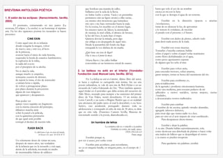 BREVÍSIMA ANTOLOGÍA POÉTICA
1. El salón de los eclipses (Renacimiento, Sevilla,
2005)
El poemario, estructurado en tres partes (La
aventura, El eclipse y La noche) es un homenaje al séptimo
arte. En los dos siguientes poemas los recuerdos se hacen
presentes:
CINE EXIN
Como aquel cine de tu infancia
donde congelar la imagen, volver
de nuevo, una y otra vez, al beso
de la princesa,
avanzar hacia el inicio de cada historia,
suspender la horda de enanitos hambrientos,
la explosión de la trilita,
la caída del coyote
por el precipicio de tu alcoba.
No te dará la vida,
aunque mucho te empeñes,
semejante ocasión de detener,
de repetir la toma, el rito de retroceder
a cámara lenta o rápida,
de volver a protagonizar plano
por plano durante la proyección
alguna de esas imágenes
que aparecen y desaparecen.
Para poder ver
quince veces seguidas un fragmento
con la misma emoción del principio,
dábamos marcha atrás
sobre la pared a la película,
con la quimérica pretensión
de que igual sería posible
corregir el destino de nuestra vida.
lFLASH BACK
Es difícil para el que vive fuera del mundo,
no buscar a los suyos. MALRAUX
Un vehemente deseo de visitar mi casa,
después de tantos años, tan verdadera
de la infancia que no la recuerdo y está aquí,
detrás de la arboleda, recortada en medio
de interminables hileras de edificios
que bordean una maraña de calles,
brillantes por la seda de la lluvia.
no había vuelto a entrar. Vacía y en penumbra
permanece aún un ligero aroma a ollas sucias,
ese mismo olor monótono que humedece
mis ojos y me hace retroceder hacia la nada.
En la cocina, los muebles en el mismo lugar,
los mismos tarros de fideos, la mermelada
de naranja, la miel sólida, el almirez de bronce,
la luz del foco, la jaula bajo el trapo.
Quisiera desviar la mirada, pero algo
me obliga a no despegarla de aquel sitio.
Desde la penumbra del fondo me llega
enseguida la voz diáfana de mi madre.
¿Qué horas son éstas de llegar?
Hoy te toca a ti poner la mesa.
Afuera llueve y las calles brillan
convertidas en un hermosos cristal de cuarzo.
2. La belleza no está en el interior (Vandalia–
Fundación José Manuel Lara, Sevilla, 2016)
En La belleza no está en el interior, último libro del autor,
se lanza a explorar su cartografía más íntima. Sin ser una
poesía culturalista, se vale de una cita de Bob Dylan o en un
recuerdo de Carlos Edmundo de Ory. “Pero también aparece
aquel titular en el periódico que daba noticia del secuestro de
Aldo Moro, asociado para siempre a las canciones del primer
disco de Van Halen, recién descubierto. O un retrato de
Lewis Carroll, o un canto a Brigitte Bardot que es en realidad
una añoranza del padre junto al cual la descubrió, o ese beso
furtivo, casi accidental, perseguido durante toda su
adolescencia y conseguido al cabo de más de 30 años, se diría
que en otra vida. (Francisco Camero Sevilla, Maneras de
encontrarle sentido a la poesía, diariodecadiz.es).
Un hombre de letras
La verdadera vida no es reducible a la palabra
Habladas ni escritas, por nadie, nunca.
DON DELILLO
Punto omega
Escribir porque sí,
por ver si acaso, por verlas venir.
Escribir para acordarse, para recordarme,
no ya en ninguna batalla, en ninguna parte, en el cuerpo de /
nadie
hasta que solo el eco de un nombre
crezca en mí con la furia
con la que se destapa el agua de un torrente.
Escribir en la dirección opuesta a aciertas
/revelaciones,
tratar de no alcanzar la luz, de aproximar
a lo remoto lo cotidiano, de mezclar
el pasado con el presente y el futuro.
Escribir con dedos de plomo, saberlo todo
para decir nada acerca de la nada.
Escribir con cosas muertas.
Tomarlas y hacerlas caminar, hablar
sobre el papel y sobre el papel verlas reanimarse
como flores deshidratadas en el agua,
como peces agonizantes esperan
de alguien que los eche al mar.
Escribir para volver atrás,
para encender motores, soltar amarras,
ganar tiempo, remar en busca del nacimiento del río.
Escribir para escribirme yo,
para restablecerme
de la agotada y pestilente circunstancia humana,
como una medicina, para rescatar pedazos de mí
adheridos a ciertos suicidios, ciertas mujeres, ciertas
/ciudades,
a descascarados rostros malheridos.
Escribir para cambiar
el nombre de mi asesina, quitarle virtudes aburridas,
agregarle sabrosos defectos,
para crear algo que nunca nadie va a leer,
para ser otro en el acto impuro de estar escribiendo.
Para desaparecer ahora mismo.
Escribir y dejar la palabra.
A su aire. Dejarla hablar espontáneamente, sola,
como destrozar una almohada de plumas o hacer volar
una maleta de billetes que se desperdigan al viento
y ya nunca se pueden recuperar.
Para quedarme sin palabras, escribir.
 