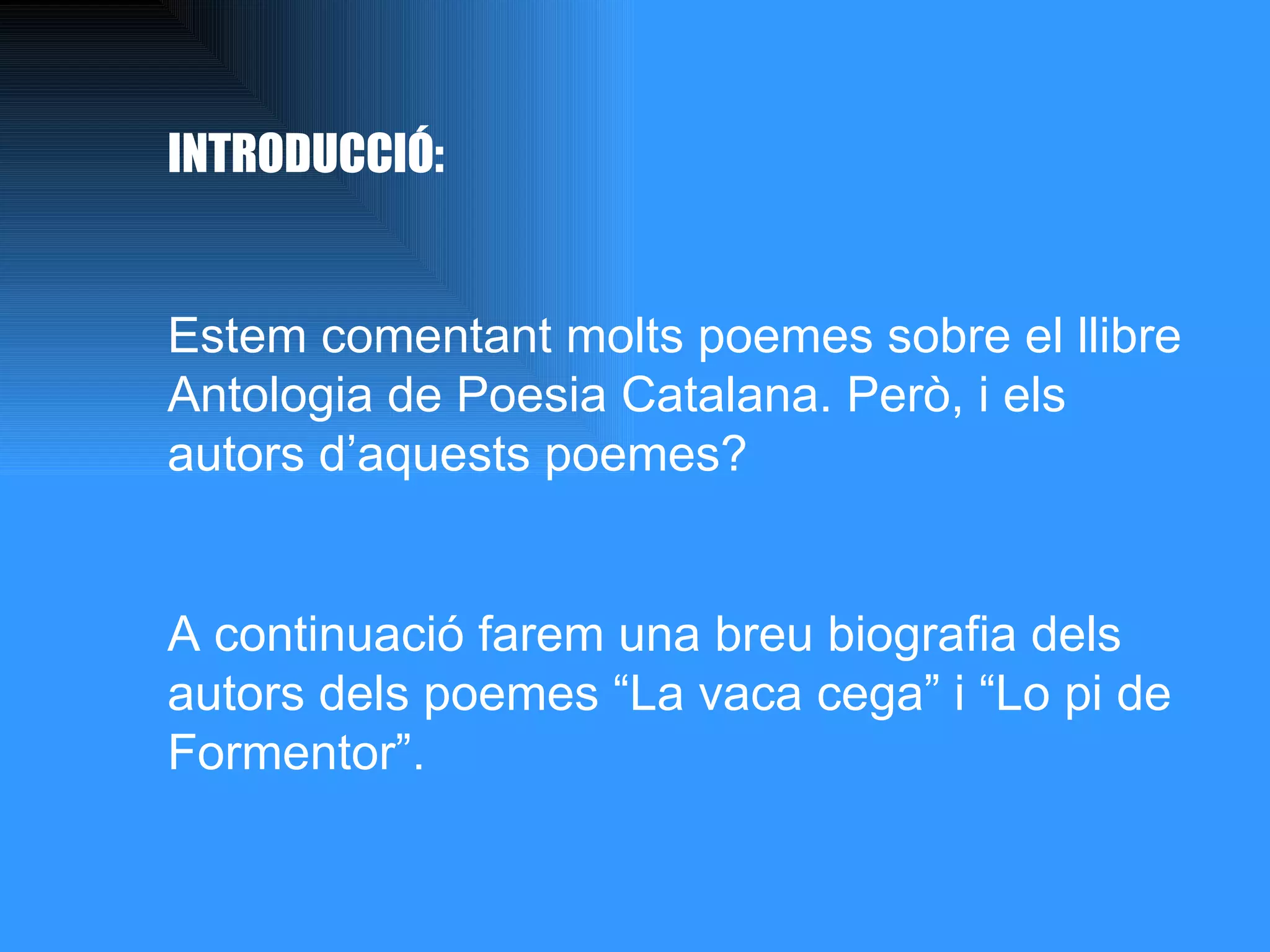 Antologia De Poesia Catalana | PPT