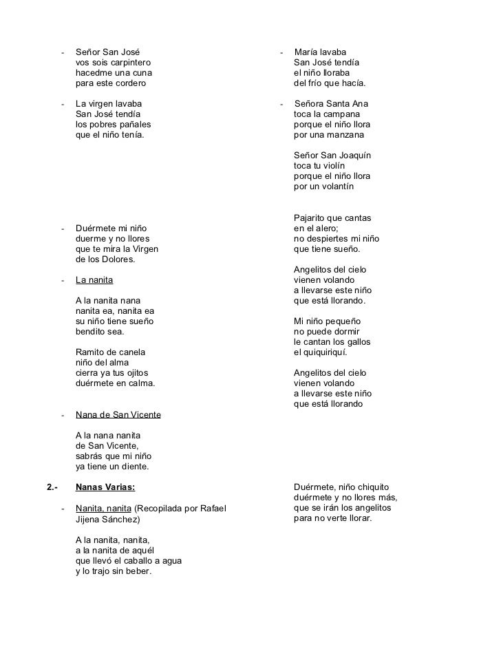 Cancion Duermete Mi Nino Duermete Mi Sol