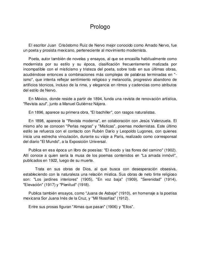 Prologo De Un Libro De Poemas De Amor