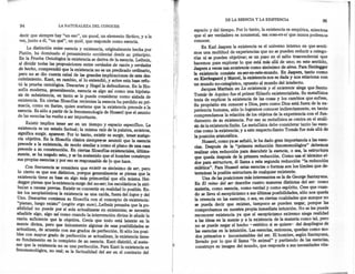 DE LA ESENCIA Y LA EXISTENCIA                        95
  94                    LA NATURALEZA      DEL CONOCER
                                                                                    espacio y del tiempo. Por lo tanto, la existencia es empírica, mientras
 decn: que sie,m~,rehay ,':~n eso" ~un quod, un elemento fáctico, y a la            que el ser verdadero es noumenal, esa cosa-en-sí que nunca podemos
 ve~, Junto a el, un que , un quid, que responde como esencia.                      conocer.
                                                                                          En Karl Jaspers la existencia es el universo interno en que senti-
      ~a distinció? entre esencia y existencia, originalmente hecha por
                                                                                    mos una multitud de experiencias que no se pueden reducir a catego-
  Platon, ha domma~o .el pensamiento occidental desde su principio.
                                                                                    rías ni se pueden objetivar; es un paso en el salto trascendental que
  En ~a.P~eba Ontológica la existencia se deriva de la esencia. Leibniz,
                                                                                    hacemos para explorar lo que está más allá de uno; en este sentido,
 al dividir todas las ~~oposiciones entre verdades de razón y verdades
 de hecho, comprendió que la existencia no es un predicado ordinario,               Jaspers a veces usa existencia como sinónimo de alma. Para Heidegger
                                                                                    la existencia consiste en-ser-en-este-mundo. En Jaspers, tanto como
 pero. n? se dio cuenta cabal de las grandes implicaciones de este des-
                                                                                    en Kierkegaard y Marcel, la existencia nos es dada y nos relaciona con
 c~brumento. Kant" en cambio, sí lo entendió, y sobre esta base rE!'ÍU-
                                                                                    un mundo no-categórico, opuesto al mundo del intelecto.
 to ~aprueba ontologica. Descartes y Hegel la defendieron. En la filo-
                                                                                          Jacques Maritaín en La existencia y el existente alega que Santo
 s?fIa mod~rna, generalments, esencia es algo así como una hípósta-
                                                                                    Tomás 'de Aquino fue el primer filósofo existencialista. Su metafísica
 SIS. e S~bslsten~la, en tanto se le puede considerar como aislada de
     d
                                                                                    trata de explicar la existencia de las cosas y los cambios que sufren.
 eXISt,enCla. n CIertas filosofías recientes la esencia ha perdido su pri-
             E
                                                                                    Su propósito era conocer a Dios, pero como Dios está fuera de la ex-
 macI~, como, en Sartr~, quien sostiene que la existencia precede a la
                                                                                    periencia humana, sólo lo logramos conocer indirectamente, en tanto
 esencia, Es ~olo a partir de la fenomenología de Husserl que el asunto
 de las esencias ha vuelto a ser importante.                          .             comprendamos la relación de los objetos de la experiencia con el fun-
                                                                                    damento de su existencia. Por eso su metafísica se centra en el análi-
   . Exis~ implica tener ser en un tiempo y espacio específico. La                  sis de la existencia finita. La metafísica debe considerar tanto las esen-
e~IS~ncla es .un estado factual; la misma raíz de la palabra, existens,             cias como la existencia; y a este respecto Santo Tomás fue más allá de
signiñca ~urgrr, aparecer. Por lo tanto, existir es surgir, tener sustan-           la posición aristotélica.
CIa objetiva. E~ la ~osofía clásica siempre-se asumió que la esen~ia                      Husserl, como ya se señaló, le ha dado gran importancia a las esen-
precede a la eXIStencI~,de modo similar a como el plano de una casa             ,
                                                                                "    cias. Después de la "primera reducción fenomenológica" debemos
precede a su construccíón. En ciertas filosofías existenciales, última-             realizar otra reducción para descubrir la esencia, o sea, la estructura
mente, s~ ha negado esto, y se ha sostenido que el hombre construye                  que queda después de la primera reducción. Como usa el término ei-
sus propias esencias y por eso es responsable de lo que hace.                        dos para estructura, él llama a esta segunda reducción "la reducción
      ~on frecuencia se considera que existir es sinónimo de ser pero                eidética". Para Husserl estas esencias o formas son los límites que de-
 lo .cIert~ es. que son distintos, porque generalmente se piensa ~ue la              terminan la posible estructura de cualquier existente.
 existencia tiene su base en algo más primordial que ella misma. Hel-
 d        .                                                       .         .              Una de las posiciones más interesantes es la de George Santayana.
   e~ger piensa que la existencia surge del no-ser; los escolásticos la atri-        En El reino del ser describe cuatro maneras distintas del ser: como
 buían a causas 'p~evias. Existir es convertir en realidad lo posible. En-           materia, como esencia, como verdad y como espíritu. Cree que cuan-
 tre los neoplatomco~ la existencia es una caída, fuera dellogos y del               do se lleva el escepticismo a sus últimas posibilidades, sólo nos queda
~~o. Descartes C~IDl~?Za filosofía con el concepto de existencia:
                              su                                                     la creencia en las esencias, o sea, en ciertas cualidades que aunque no
  .p~e.nso,luego existo icogito ergo sum) ..Leibniz pensaba que la po-               se pueda decir que existan, tampoco se pueden negar, porque las
sI~ilI~ad no puede P?r SI sola actualizarse en existentes; se necesita               comprobamos en nuestra propia inmediata intuición. No se les puede
ana?Irle ~g.o, algo asi como cuando la intervención divina le añade la               reconocer existencia ya que el escepticismo extremo niega realidad
razon sU!I~Iente que la objetiva. Creía que todo está latente en la                  a las ideas en la mente y a la existencia de la materia como tal, pero
mente. divma, pero que únicamente algunas de esas posibilidades se                   no se puede negar el hecho -estético si se quiere-' del despliegue de
~~tualizan, de acuerdo con sus grados de perfección. Si sólo los posi-               ias esencias en la intuición. Las esencias, entonces, quedan como mo-
   es con mayor grado de perfección se actualizan, la existencia tiene                dos primarios e incontestables del ser. El hombre, según Santayana,
su fundamen~ en ~ocompleto de su esencia. Kant disintió, al soste-                    llevado por lo que él llama "fe animal" y partiendo de las esencias,
~er que la ;~IStenCla no es una perfección. Para Kant la existencia es                construye su imagen del mundo, que responde a sus necesidades vita-
 enomenológíea, no real; es la factualidad del ser en el contexto del
 