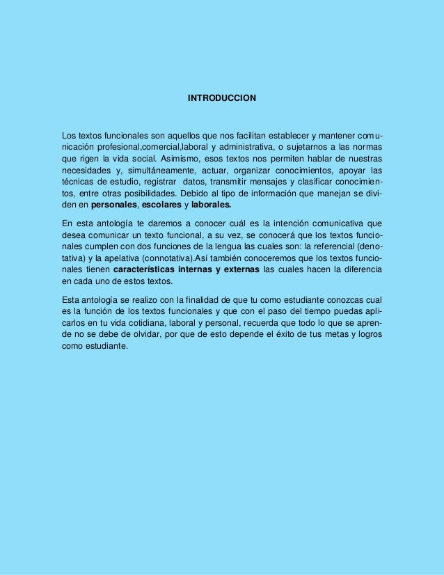 Antologia de textos funcionales