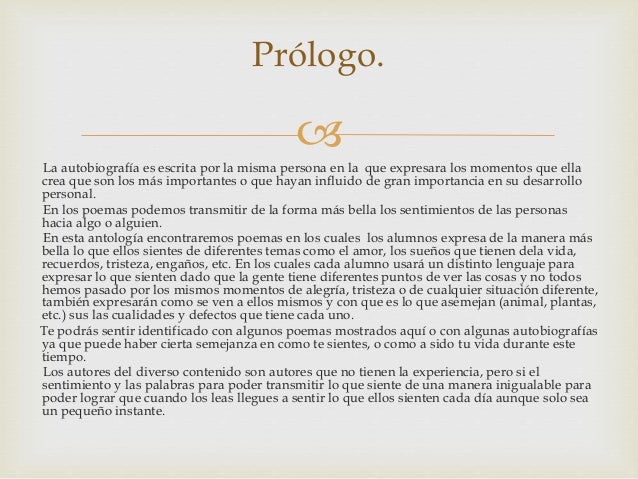 Antologia español