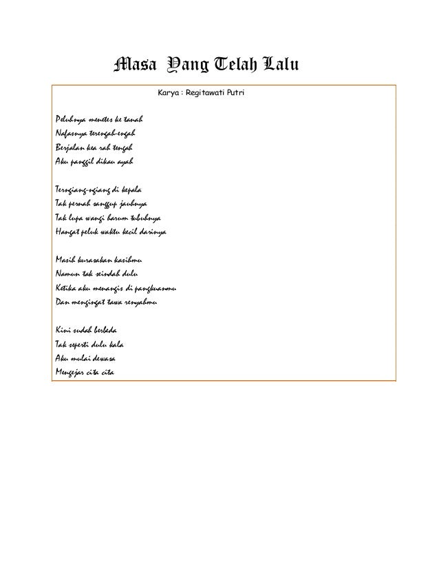 ANTOLOGI SYAIR KELAS 9J - SMPN 1 CIPANAS - JAGUAR PETANG 