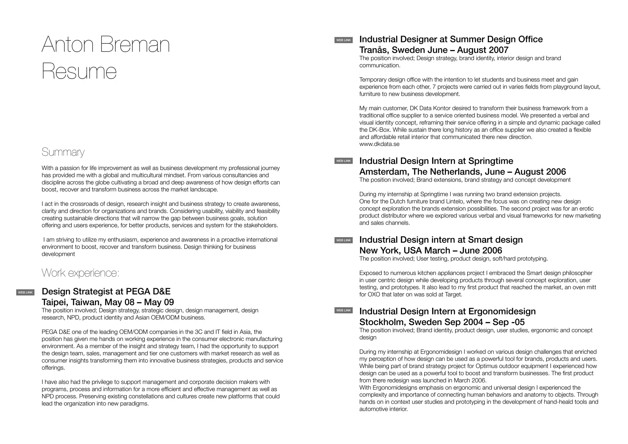 9 cases of Anton Breman's professional effort in Asia