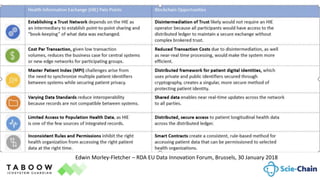 Edwin Morley-Fletcher – RDA EU Data Innovation Forum, Brussels, 30 January 2018
 