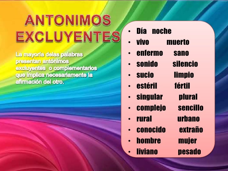 Cuál Es El Antónimo De Enfermo Antonimos IEPV- comunicación