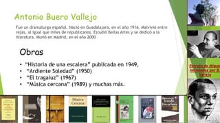 Estreno de Historia de una escalera . 14 de octubre de 1949. - Antonio  Buero Vallejo