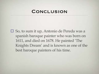 Antonio de Pereda - Andrew Lee.Ppt
