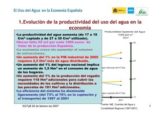 Antonio Serrano. Uso del agua en la Economía Española | PDF