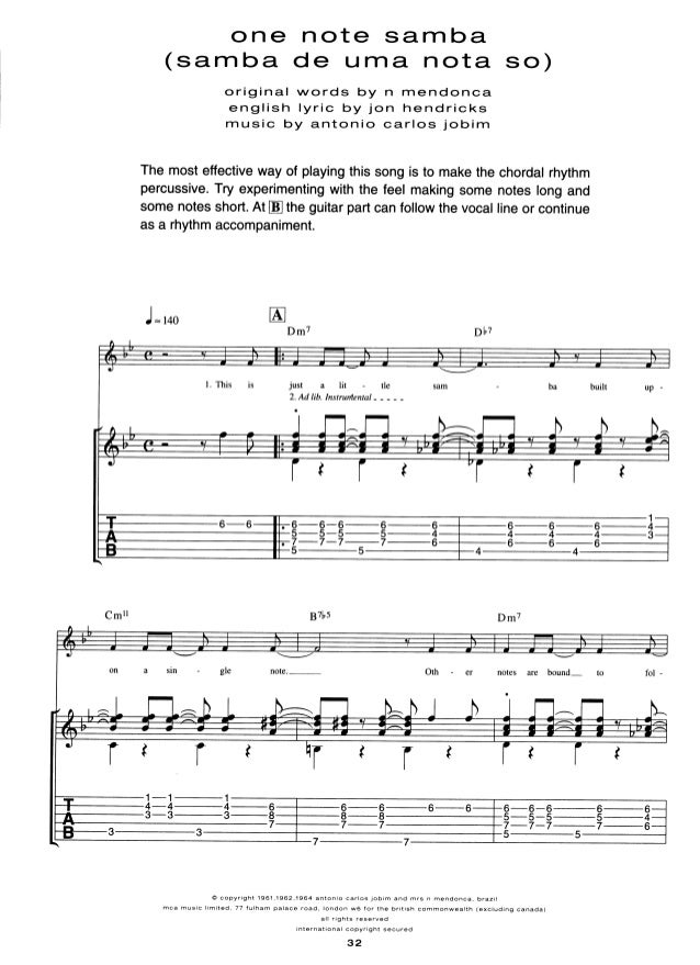one note samba lyrics one note samba lyrics