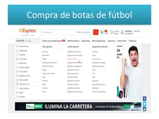 Compra de botas de fútbol
 